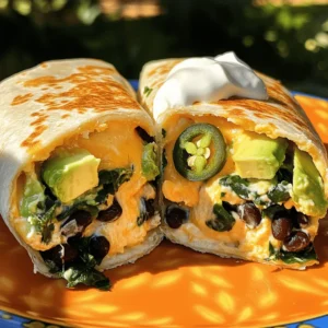 The Grilled Cheese Burrito is a fun twist on two classic comfort foods. It combines the gooey goodness of grilled cheese with the satisfying bite of a burrito. You can whip it up in just 20 minutes. This dish has a crispy outside and a cheesy, flavorful inside. It’s perfect for lunch or a quick dinner. - 2 large flour tortillas - 1 cup shredded sharp cheddar cheese - 1 cup shredded Monterey Jack cheese - 1 large ripe avocado, sliced - 1 small jalapeño, thinly sliced (optional for a kick) - 1/2 cup black beans, drained and rinsed - 1/2 cup fresh baby spinach - 2 tablespoons unsalted butter - Salt and freshly ground black pepper to taste Each serving of the Grilled Cheese Burrito offers a good balance of nutrients. Here’s a breakdown: - Calories: 500 - Protein: 20g - Carbohydrates: 45g - Fat: 28g - Fiber: 8g This meal is rich in cheese and healthy fats from the avocado. It also packs fiber from beans and spinach. Enjoying this burrito means indulging while still getting some good nutrients. Start by gathering your ingredients. You need two large flour tortillas, one cup of sharp cheddar cheese, and one cup of Monterey Jack cheese. Add a ripe avocado, a jalapeño (if you like spice), half a cup of black beans, and half a cup of fresh baby spinach. Don’t forget the butter, salt, and pepper! Next, preheat your non-stick skillet over medium heat. This step is key for a crispy burrito. While it heats, mix your shredded cheeses in a bowl. You want them blended well for an even, cheesy filling. Lay one tortilla flat on your counter. On one half, spread a good amount of the cheese mixture. Make sure to cover it well. Then, add slices of avocado, jalapeño, black beans, and spinach. Season with salt and pepper for extra flavor. Fold the tortilla in half, forming a half-moon shape around the filling. In your hot skillet, melt one tablespoon of butter. Place the folded burrito in the skillet, cooking for about three to four minutes until golden brown. Carefully flip it over, adding the other tablespoon of butter. Cook the other side for another three to four minutes. You want the cheese inside to melt perfectly. Once done, remove the burrito from the skillet and let it cool for a minute before cutting it in half. To get the best crispy texture, make sure your skillet is hot enough before adding the burrito. Don’t rush the cooking time; it needs those few minutes on each side. Use enough butter to help it crisp up nicely. When you cut into the burrito, the melted cheese should ooze out, showing off that delicious filling. Serve it on a bright plate with a side of sour cream or guacamole. Enjoy every cheesy bite! To make your grilled cheese burrito burst with flavor, start with high-quality cheese. Sharp cheddar and Monterey Jack create a rich blend. Adding spices can elevate your burrito too. Try garlic powder, smoked paprika, or a pinch of cayenne. Use fresh ingredients for the best taste. Ripe avocados add creaminess, while fresh spinach gives a nice crunch. Don’t forget to season well with salt and pepper. This simple step makes all the difference! Your burrito can be as unique as you. Swap black beans for refried beans or chickpeas. Add cooked chicken or beef for protein. If you like veggies, try adding bell peppers or corn. Want more heat? Dice up some serrano peppers or add a spicy salsa. For a twist, include a handful of quinoa or rice for extra texture. The options are endless, so have fun experimenting! If you're new to cooking, don't worry! Start by preheating your skillet over medium heat. This ensures your burrito cooks evenly. Remember to use enough butter. It gives a golden, crispy crust. When folding the burrito, make sure it's tight. This helps keep the filling inside. Flip it gently to avoid spilling. If you're unsure, use a spatula to help. With practice, you'll master the art of the grilled cheese burrito! For the full recipe, check out the delightful steps to create this tasty meal. {{image_4}} You can easily make a vegetarian grilled cheese burrito. Just swap the black beans for more veggies. Try using bell peppers, zucchini, or mushrooms. These will add color and flavor. You can also add more cheese! I love using pepper jack for a creamy bite. This keeps the burrito filling and tasty without meat. If you like heat, there are many ways to add spice. Jalapeños are a great option. You can also use hot sauce in the filling. Another fun choice is to add some chipotle peppers. They give a smoky flavor that works well with cheese. For a milder kick, try adding a sprinkle of crushed red pepper. Each option lets you control the heat level of your burrito. You don't have to stick to flour tortillas. Corn tortillas give a nice texture and taste. You can also use whole wheat tortillas for a healthier twist. Spinach or tomato-flavored tortillas add a fun pop of color. Each tortilla type changes the flavor and feel of your burrito. So, feel free to experiment! For the full recipe, check out the detailed instructions above. To store leftover burritos, wrap them tightly in foil or plastic wrap. This keeps them fresh. Place the wrapped burritos in an airtight container. Store them in the fridge for up to three days. This way, you'll have a tasty meal ready for later. When you're ready to eat, you can reheat your burrito easily. The best way is to use a skillet. Heat it over medium-low heat. Unwrap your burrito and place it in the skillet. Cook for about 3-4 minutes on each side. This keeps the outside crispy and warms the inside. If you prefer the microwave, wrap it in a damp paper towel. Heat for about 1-2 minutes, checking often. If you want to keep your burritos for a long time, freezing is great. Let them cool completely first. Wrap each burrito in foil or plastic wrap. Then, place them in a freezer bag. Squeeze out as much air as you can. You can freeze them for up to three months. When you want one, take it out and follow the reheating instructions. Enjoy your Grilled Cheese Burrito any time! For the full recipe, check out the details above. You can use vegan cheese as a great alternative. It melts well and adds flavor. Nutritional yeast is another option. It gives a cheesy taste without dairy. You can also try hummus or mashed beans for creaminess. Just make sure to balance flavors in your burrito. Yes! You can easily make this recipe gluten-free. Just choose gluten-free tortillas instead of regular ones. Many brands offer tasty options that work well. Also, check all your ingredients to ensure they are gluten-free. This way, you can enjoy the burrito without worry. A fully cooked burrito will be golden brown on both sides. You can peek inside to see if the cheese has melted. It should be gooey and warm throughout. If you're unsure, cut it in half. If the cheese is melty and the filling is hot, it’s ready to eat! Enjoy making your grilled cheese burrito with these helpful tips. For the full recipe, refer to the earlier section! This article covered how to make a delicious grilled cheese burrito. We explored each ingredient, cooking steps, and tips for perfect crispiness. You learned how to customize your filling and tried vegetarian and spicy options. We also discussed storage and reheating tips to enjoy later. In the end, this dish is fun to make and share. You can impress friends with your skills and creativity! Enjoy your burrito adventure and happy cooking!