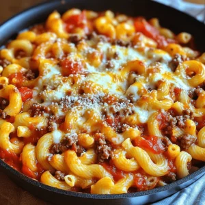 - 1 lb ground beef - 2 cups elbow macaroni pasta - 1 can (15 oz) tomato sauce - 1 can (14.5 oz) diced tomatoes (with juices) The main ingredients form the heart of your Beefaroni. Ground beef gives it a rich flavor. The elbow macaroni holds the sauce and makes every bite satisfying. Tomato sauce and diced tomatoes add moisture and a tangy taste. - 1 medium onion, finely chopped - 3 cloves garlic, minced - 1 tablespoon dried oregano - 1 teaspoon dried basil - 1 teaspoon granulated sugar - Salt and freshly ground black pepper to taste These seasonings bring life to your dish. Onion and garlic add depth. Dried oregano and basil give it warmth and earthiness. The sugar balances the acid in the tomatoes. Don’t forget to season with salt and pepper for the best flavor. - 1 cup shredded mozzarella cheese - 1/4 cup grated Parmesan cheese - Optional garnishes: fresh basil leaves Cheese makes everything better! Mozzarella adds creaminess. Parmesan gives a salty, nutty kick. Fresh basil leaves can brighten up the dish and look nice too. You can add these before serving for that special touch. For the full recipe, check out the Ultimate Beefaroni Delight. First, get a large skillet and heat it over medium. Add 1 pound of ground beef to the skillet. Use a spatula to break it into smaller bits. Cook the beef until it turns brown and no longer pink, about 7-10 minutes. Once done, carefully drain any extra fat from the pan. Next, add 1 finely chopped onion and 3 minced garlic cloves. Stir the onion and garlic with the beef for 3-4 minutes. Keep cooking until the onion becomes soft and clear. This step adds a lot of flavor to your Beefaroni. Pour in 1 can of tomato sauce and 1 can of diced tomatoes. Make sure to include the juices from the diced tomatoes. Then, add 2 cups of beef broth to the mix. Stir in 1 tablespoon of dried oregano and 1 teaspoon of dried basil. Add 1 teaspoon of granulated sugar and season with salt and pepper. Turn up the heat a little to bring it to a gentle simmer. Now it’s time to add 2 cups of elbow macaroni. Cover the skillet and let it cook on medium-low heat. Cook for about 10-12 minutes, stirring occasionally. This helps the pasta soak up the flavors. Take the skillet off the heat and mix in half of the shredded mozzarella cheese. Make sure it blends well with the pasta and sauce. Sprinkle the rest of the mozzarella cheese and 1/4 cup of grated Parmesan on top. Cover the skillet again and let it sit for 2-3 minutes. This will melt the cheese and make it bubbly. Serve the Beefaroni hot in deep bowls. For a nice touch, you can sprinkle freshly cracked black pepper on top. You might also try adding a drizzle of olive oil for extra flavor. Consider garnishing with fresh basil leaves for color and taste. Follow these steps for a simple yet tasty Beefaroni dish that everyone will love. For the complete recipe, check out the Full Recipe. - Adjusting seasonings to taste: Start with the recipe's seasonings. Taste as you cook. If you want more flavor, add more oregano or basil. You can also add a pinch of salt or pepper. Don't be afraid to experiment! - How to avoid sticky pasta: Stir the pasta frequently while it cooks. This helps prevent it from sticking together. If you find it sticky, add a splash of beef broth or water. This will loosen it up nicely. - Making in advance: You can make Beefaroni ahead of time. Just follow the recipe and cool it before storing. Place it in an airtight container. It will keep well in the fridge for up to three days. - Reheating instructions: For reheating, use the stove or microwave. Add a splash of broth if it seems dry. Heat until hot all the way through. - Best skillet types: A large non-stick skillet is great for this dish. It helps with easy cooking and cleanup. You can also use a cast-iron skillet for added flavor. - Helpful kitchen tools: A good spatula is key for stirring. A wooden spoon works well too. Use measuring cups for the pasta and broth to keep everything just right. {{image_4}} You can easily change the meat in this dish. If you want a lighter option, use ground turkey instead of beef. It keeps the flavor while reducing fat. You can also use plant-based meat for a veggie version. This will still give you that hearty feel. For those who need gluten-free meals, try gluten-free pasta. Many types are available. Brown rice or lentil pasta works well here. They hold the sauce nicely and taste great with the beefaroni. Adding veggies can boost your Beefaroni. Try bell peppers, spinach, or zucchini. These add color, flavor, and nutrition. Chop them small and mix them in while cooking. This way, they blend right in. Spice it up by adding chili powder or paprika. A dash of cayenne pepper gives it heat. If you prefer, add Italian herbs like thyme or rosemary. These give more depth to your dish. Pair your Beefaroni with a simple side salad. A fresh salad adds crunch and balances the meal. You can also serve it with garlic bread. This makes a hearty dinner that everyone loves. For lunch, pack Beefaroni in a thermos. It stays warm and tasty. You can add some crackers on the side. This makes it fun and filling for kids and adults alike. Check out the Full Recipe for more details! After you enjoy your Beefaroni, store any leftovers in the fridge. Use a sealed container to keep it fresh. Make sure to cool the dish down before refrigerating. This helps avoid condensation inside the container. Your Beefaroni will stay good for about 3 to 4 days. If you want to save some for later, freezing is a great option. First, let the Beefaroni cool completely. Then, pack it in freezer-safe containers or bags. Remove as much air as possible to avoid freezer burn. You can freeze it for up to 3 months. When you’re ready to eat, thaw it in the fridge overnight. To reheat, just warm it on the stove or in the microwave. Stir it well to heat evenly. Your Beefaroni can last in the fridge for 3 to 4 days. If you freeze it, it stays good for 3 months. Check for signs of spoilage before eating. Look for any off smells or mold. If it smells bad or looks strange, it’s best to throw it away. Enjoy your homemade Beefaroni while it’s fresh! For the full recipe, check out Ultimate Beefaroni Delight. Making this dish is quick and easy. The total time is about 30 minutes. You need around 10 minutes to prep the ingredients. Cooking takes about 20 minutes. With a little planning, you can enjoy this meal fast. Yes, you can make it vegetarian. Use lentils or mushrooms as meat substitutes. Crumbled tempeh also works well. These options add great texture and flavor. You can follow the same steps as the original recipe, making it a fun twist. You can add many ingredients to boost flavor. Try adding chopped bell peppers or spinach. A dash of hot sauce can give it a kick. For a smoky taste, mix in some cooked bacon or sausage. Fresh herbs like parsley or basil also add a nice touch. Absolutely! You can swap mozzarella for cheddar or gouda. Each cheese brings unique flavors. Cheddar adds a sharp taste, while gouda gives a creamy one. You can also mix cheeses for a richer flavor. Experiment and find what you love best! In this article, we explored how to make The Best Homemade Beefaroni. We covered the main ingredients, like beef, pasta, and sauce. You learned how to prepare and combine these items, as well as tips for perfecting the dish. Remember, you can substitute ingredients for variety and make meal prep easy. Beefaroni is not just a meal; it’s a way to gather and enjoy. Try this recipe for your next family dinner, and have fun with it!