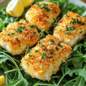 - 4 cod fillets (approximately 6 oz each) - 1 cup panko bread crumbs - ½ cup finely grated Parmesan cheese - 1 teaspoon garlic powder - 1 teaspoon onion powder - 1 teaspoon smoked paprika - ½ teaspoon salt - ¼ teaspoon freshly ground black pepper - 2 large eggs, beaten - 2 tablespoons all-purpose flour - Cooking spray or a light mist of olive oil To make Crispy Air Fryer Cod, you need fresh cod fillets. Look for fillets that are firm and have a clean smell. Panko bread crumbs give the cod a delightful crunch. I love using finely grated Parmesan cheese for a boost of flavor. Seasoning is key in this recipe. Garlic powder brings a nice depth, while onion powder adds sweetness. Smoked paprika gives a subtle smoky taste that pairs well with fish. Don't forget salt and pepper to enhance the flavors. For the coating, you will need eggs and all-purpose flour. The flour helps the egg stick to the fish. Cooking spray or olive oil is essential for achieving that golden, crispy exterior. Follow the [Full Recipe] for specific amounts and easy steps to create this dish. You will enjoy every bite! To start, you need three shallow bowls. Place one bowl with all-purpose flour. In the second bowl, add the beaten eggs. For the last bowl, mix panko bread crumbs, Parmesan cheese, garlic powder, onion powder, smoked paprika, salt, and black pepper. Make sure you mix the dry ingredients well. This helps the spices spread evenly. Now, it's time to coat the cod. Take a fillet and dredge it in the flour. Make sure to shake off any extra flour. Next, dip the cod in the beaten eggs. Ensure it is fully coated. Move the fillet to the panko mix and roll it around. Press gently so the crumbs stick. Repeat for all the cod fillets. Preheat your air fryer to 400°F (200°C). This takes about 5 minutes and is key for crispiness. Lightly spray the air fryer basket with cooking spray or olive oil. Arrange the coated cod fillets in a single layer. Make sure not to overcrowd the basket. Spray the tops of the fillets lightly for extra crispiness. Cook the cod for 12-15 minutes, flipping halfway through. The cod should turn a lovely golden brown and be crispy. Check if the internal temperature reaches 145°F (63°C) to ensure safe eating. For the full recipe, refer to the earlier sections. To get that perfect crispy finish, you must preheat your air fryer. This step helps the cod start cooking right away, sealing in moisture and crisping up quickly. Set it to 400°F (200°C) for five minutes. Don't skip this! A light oil spray is key too. After coating your cod, mist the fillets with cooking spray or a touch of olive oil. This helps the breadcrumbs turn golden brown and crunchy. Cooking time can vary a bit based on the size of your fillets. Aim for 12 to 15 minutes. You want to flip the cod halfway through. This ensures even cooking and crispiness. It’s also important to check the doneness. The internal temperature should reach 145°F (63°C). A simple food thermometer can help you with this. When the cod flakes easily with a fork, it’s done! For a great presentation, place the crispy cod on a bed of fresh arugula or mixed greens. This adds color and freshness to your dish. Add a few lemon wedges on the side for a zesty kick. You can pair the cod with sides like roasted veggies or a light salad. A tangy tartar sauce or a dill sauce works well too. These complements enhance the flavors and make your meal even more enjoyable! You can find the full recipe [here](#). {{image_4}} You can change the flavor of your crispy air fryer cod by using different spices. Try adding a pinch of cayenne for heat or dill for a fresh taste. Lemon zest adds a bright note, making the dish shine. You can also mix in some Italian herbs like oregano or thyme. Each spice brings a new twist to the dish. If you can’t find cod or want a change, other fish work well too. Try using haddock or tilapia for a similar texture. You can also use salmon for a richer flavor. If you prefer a non-fish option, chicken breast or tofu takes the breading nicely. They can also cook well in the air fryer, giving you tasty results. For those needing gluten-free meals, swap the all-purpose flour for almond flour or a gluten-free blend. You can also use gluten-free panko crumbs. If you're watching carbs, use crushed pork rinds instead of panko. This will give you crunch without the carbs. These tweaks keep the meal healthy and delicious. For the Full Recipe, you can refer back to the main section where I detail the ingredients and steps. After cooking, let the cod cool to room temperature. To store, place the cod in an airtight container. This helps keep it fresh. You can keep it in the fridge for up to three days. If you want to save it longer, consider freezing. To reheat your cod, the air fryer works best. Set it to 375°F (190°C) and heat for about 5-7 minutes. This method keeps the outside crispy. You can also use an oven. Preheat it to 350°F (175°C) and bake the cod for about 10-12 minutes. You can freeze cooked cod for up to three months. Make sure to cool it first, then wrap it tightly in plastic wrap. Place it in a freezer bag for extra protection. When ready to eat, defrost the cod in the fridge overnight. You can also use the microwave for quick defrosting. Always check that it is fully thawed before reheating. Cook cod in the air fryer for 12-15 minutes. This time ensures the fish cooks evenly. Flip the fillets halfway through for the best result. The cod should be golden brown and crispy. To get crispy cod, follow these key tips: - Preheat your air fryer to 400°F (200°C) for five minutes. - Use panko bread crumbs for extra crunch. - Lightly spray the cod with cooking spray before cooking. - Avoid overcrowding the basket to allow proper air flow. Yes, you can cook frozen cod filets in the air fryer. Here are some tips: - Increase the cooking time to 15-18 minutes. - Do not thaw the cod; cook it straight from frozen. - Check the internal temperature to ensure it reaches 145°F (63°C). - Keep the same breading method for great flavor and texture. For a complete cooking guide, check the Full Recipe. This blog post detailed how to make crispy air fryer cod. We discussed main ingredients like cod fillets, panko, and Parmesan. You learned step-by-step instructions, including preparing the breading station and coating the cod. Tips for a perfect texture and variations were also shared. In conclusion, you can now enjoy crispy, tasty cod at home. Experiment with seasonings and sides to make each meal special. Cooking should be fun and satisfying, so dive in and enjoy!