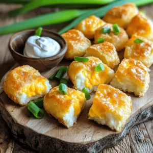 - 2 cups leftover mashed potatoes - 1 cup shredded sharp cheddar cheese - 1/2 cup grated aged Parmesan cheese - 1/4 cup fresh green onions, finely chopped - 1 large egg, beaten - 1/2 cup all-purpose flour - 1 teaspoon garlic powder - 1 teaspoon onion powder - Salt and freshly ground black pepper, to taste - Oil for frying (vegetable or canola) When making Irresistible Mashed Potato Cheese Puffs, I love using leftover mashed potatoes. This saves time and adds flavor. The recipe needs sharp cheddar and aged Parmesan for a rich taste. Fresh green onions add a nice crunch and color. I beat an egg to help bind the mixture. All-purpose flour thickens and gives structure to the puffs. Garlic powder and onion powder add depth to their flavor. For frying, I recommend vegetable or canola oil. These oils have high smoke points, making them perfect for frying. - Additional cheese varieties - Spices for extra flavor - Fresh herbs for garnish You can personalize these cheese puffs. Try mixing in mozzarella or gouda for different flavors. Add spices like paprika or cayenne for a kick. Fresh herbs like parsley or basil can freshen the dish. Explore these options and make the recipe your own! Don't forget to check the Full Recipe for more details on crafting these delightful bites. - Combine 2 cups of leftover mashed potatoes, 1 cup of shredded sharp cheddar cheese, and 1/2 cup of grated aged Parmesan cheese in a large mixing bowl. - Mix everything until smooth and cohesive. This step is key. You want the flavors to blend well. - Use your hands to form the mixture into 1 to 1.5-inch balls. - Arrange these balls on a lined baking sheet. This will help keep them from sticking. - Heat oil in a frying pan over medium heat. - To test the oil, drop a small piece of the mixture in. If it sizzles, it’s ready. - Fry the balls in batches. Cook them for about 3-4 minutes. Turn them to get golden brown all over. - Once done, remove them with a slotted spoon. Let them drain on paper towels to get rid of excess oil. This method ensures you get crispy, delicious cheese puffs every time. Enjoy making your Irresistible Mashed Potato Cheese Puffs with this full recipe! To make perfect Irresistible Mashed Potato Cheese Puffs, you need the right frying temperature. Heat the oil to about 350°F. You can test this by dropping a small ball of the mixture into the oil. If it sizzles and rises, you’re ready to fry! For the best crispiness, fry each puff for about 3 to 4 minutes. Turn them gently to get an even golden color. Keep an eye on them while they fry, ensuring they do not burn. Pair these cheese puffs with some great dipping sauces. Tangy sour cream and zesty spicy sauce work well together. You can also try a creamy ranch or a smooth cheese dip for fun flavors. For a beautiful presentation, serve the puffs warm on a nice platter. Garnish them with extra chopped green onions. This adds a nice touch of color and freshness to your dish. One common mistake is overcrowding the frying pan. This can lower the oil temperature and make the puffs soggy. Fry in small batches to keep them crispy. Another mistake is underseasoning the mixture. Taste your mashed potatoes before shaping them into puffs. Adjust the salt and pepper to ensure every bite is flavorful. For the full recipe, check out the detailed instructions above. Enjoy your cooking! {{image_4}} You can switch up the cheese for different tastes. Try using mozzarella for a gooey texture. Gouda adds a rich, smoky flavor. Mixing in cream cheese makes the puffs even creamier. It gives a lovely mouthfeel that pairs well with the crispy outside. Want to spice things up? Add cooked bacon bits for a savory crunch. The crispy bacon enhances the flavor and adds a nice texture. You can also incorporate jalapeños to give your puffs a kick. The heat balances well with the creamy cheese. If you prefer a lighter version, try baking these cheese puffs. Preheat your oven to 400°F (200°C). Place the shaped puffs on a baking sheet and lightly spray them with oil. Bake for 20 minutes or until golden brown. Air frying is another great option. It gives you that crispy texture without deep frying. Set your air fryer to 375°F (190°C) and cook for about 10-12 minutes. Shake the basket halfway through to ensure even cooking. For the full recipe, check the details above. To keep your cheese puffs fresh, store them properly. First, let them cool completely. This prevents moisture buildup. Place the cheese puffs in an airtight container. You can use glass or plastic containers with tight lids. This keeps them from drying out and losing flavor. Layer parchment paper between puffs if needed. This stops them from sticking together. For reheating, the best method is using an oven. Preheat your oven to 350°F (175°C). Place the cheese puffs on a baking sheet. Bake for about 10-12 minutes. This helps them regain their crispy texture. You can also use an air fryer. Set it to 350°F (175°C) and heat for 5-7 minutes. Avoid using a microwave, as it makes them soggy. To maintain flavor, check for even heating. If they are cold in the center, leave them longer. Enjoy your leftover Irresistible Mashed Potato Cheese Puffs warm! Yes, you can use fresh mashed potatoes. However, using leftovers is better. Leftover mashed potatoes have a thicker texture. This thickness helps the puffs hold their shape better. Fresh mashed potatoes can be too watery, which makes frying tricky. To keep your puffs intact, binding is key. Make sure to mix the ingredients well. The egg acts as a binder, so don’t skip it. Allow the mixture to rest for a few minutes before shaping. This will help it firm up. Finally, avoid overcrowding the pan when frying. Fry them in small batches for best results. These cheese puffs pair great with many dips. A tangy sour cream dip works well. You can also try a spicy ranch or a zesty salsa. For a meal, serve them with a fresh salad or alongside grilled chicken. They make great appetizers at parties too! You can store these cheese puffs in the fridge for up to three days. Keep them in an airtight container. To reheat, use the oven for best results. This keeps them crispy. If you want to enjoy them longer, freeze them. They can last for up to a month in the freezer. Just make sure to thaw them before frying again. This blog post provided a step-by-step guide to making Irresistible Mashed Potato Cheese Puffs. We covered the full list of ingredients, cooking methods, and tips to perfect your dish. Remember to avoid common mistakes, like overcrowding the pan. These cheese puffs are versatile with flavors and cooking methods. Enjoy them fresh, or store them for later. Try different cheeses and add-ins to make them your own. With these tips, you will create a delicious treat every time. Happy cooking!