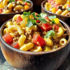 - 8 oz elbow macaroni or your pasta of choice - 1 lb ground beef - 1 can (10 oz) diced tomatoes with green chilies (Ro-Tel) - 1 cup heavy cream - 1 cup shredded cheddar cheese - 1/2 cup onion, diced - 1/2 cup bell pepper, diced - 2 cloves garlic, minced - 1 teaspoon chili powder - 1/2 teaspoon cumin - Salt and pepper to taste - Fresh cilantro or parsley for garnish - You can use any pasta shape. Shells or penne work well too. - If you want, swap ground beef for turkey or chicken for a leaner dish. - For a dairy-free option, use coconut cream and dairy-free cheese. When you gather your ingredients, it helps to have everything ready. This makes cooking easier and more fun. Fresh veggies add great flavor to the dish. Don’t forget to chop them small for even cooking. The Ro-Tel tomatoes are key. They give the dish its unique flavor. If you like it spicy, you can add jalapeños or hot sauce. I love using fresh herbs like cilantro or parsley for garnish. They add color and freshness. Enjoy your cooking adventure with this creamy and comforting pasta! For the full recipe, check out the instructions below. 1. Bringing water to a boil: Start by filling a large pot with water. Add a good amount of salt. Place the pot on the stove and turn the heat to high. Wait for the water to boil. 2. Cooking time for al dente: Once boiling, add 8 oz of elbow macaroni. Cook it for about 7 to 9 minutes, stirring often. Check if it’s firm but not hard. Drain the pasta and set it aside. 1. Browning technique: In a large skillet, heat the pan on medium. Add 1 lb of ground beef. Use a spatula to break it apart. Cook for about 5 to 7 minutes until it is brown. 2. Tips for draining excess fat: Once the beef is brown, pour it into a colander. This helps get rid of extra fat. You want a tasty dish, not a greasy one. 1. Sautéing vegetables: Add 1/2 cup of diced onion, 1/2 cup of diced bell pepper, and 2 cloves of minced garlic to the skillet. Cook for about 3 to 5 minutes. Stir often until the veggies are soft and smell good. 2. Incorporating spices and tomatoes: Sprinkle in 1 teaspoon of chili powder, 1/2 teaspoon of cumin, salt, and pepper. Stir well and cook for 1 more minute. Then, pour in 1 can of Ro-Tel tomatoes. Don’t forget the juice! 1. Adding heavy cream and cheese: Pour in 1 cup of heavy cream. Stir everything together. Let it simmer on low heat. Remove from heat and mix in 1 cup of shredded cheddar cheese. Keep stirring until it melts and is smooth. 2. Folding in cooked pasta: Finally, add the drained pasta to the sauce. Gently fold it in until the pasta is covered. If it seems thick, splash in some reserved pasta water to reach your desired creaminess. This recipe will make your dinner a tasty delight! For the Full Recipe, check it out here. To make your creamy Rotel pasta truly shine, balance the spices with the creaminess. The chili powder and cumin bring warmth, while the heavy cream adds richness. Taste as you go, and adjust the spices to your liking. If you want more heat, add some diced jalapeños or a dash of hot sauce. Don’t forget about toppings! Fresh cilantro or parsley not only looks great but adds a burst of flavor. You can also sprinkle extra cheddar cheese on top. For a creamy twist, drizzle a bit more heavy cream before serving. When cooking for a larger group, increase the amount of pasta and beef, but keep the same cooking times. This way, the dish stays balanced and tasty. If you double the recipe, use a larger pot to prevent spills. To prevent overcooking, watch your pasta closely. It should be al dente, which means it has a slight bite. If you overcook it, the pasta can become mushy. Always drain it right when it’s done, and remember to reserve a bit of pasta water. This can help adjust the sauce later if it thickens too much. Pair your creamy Rotel pasta with simple sides. A fresh green salad with a light vinaigrette complements the richness of the dish. You can also serve garlic bread for a hearty touch. For presentation, serve the pasta in bright bowls. A sprinkle of extra cheese and fresh herbs adds color and flair. You could even slice some jalapeños on top for a fun pop! This makes each plate look inviting and delicious. You can find the full recipe [Full Recipe]. {{image_4}} You can use many types of pasta for this dish. Elbow macaroni is great, but feel free to try penne, fusilli, or farfalle. Whole wheat pasta adds more fiber and a nutty taste. If you're gluten-free, use gluten-free pasta. It works well and keeps the meal tasty. Want to change the taste? Add vegetables like spinach, zucchini, or mushrooms. These add color and nutrition. For spice lovers, adjust your heat. Add more chili powder or toss in some sliced jalapeños. You can also top with hot sauce for a kick. For a heartier meal, mix in some beans or corn. Black beans or kidney beans work well and boost protein. Corn adds sweetness and crunch. If you enjoy heat, adding diced jalapeños gives a nice kick. These additions make this creamy dish even more filling. You can find the Full Recipe above for further guidance on making this dish your own. To keep your Creamy Rotel Pasta fresh, store it in airtight containers. Glass or plastic containers work well. Make sure to let the pasta cool before sealing it. This helps prevent moisture buildup. You can refrigerate the leftovers for up to three days. If you want to keep it longer, consider freezing it. Place the pasta in freezer bags, removing as much air as possible. Label the bags with the date so you can track freshness. Frozen pasta can last for up to three months. To reheat your pasta, the stovetop is best. Place the pasta in a skillet over low heat. Add a splash of milk or water to help the sauce stay creamy. Stir regularly to prevent sticking. You can also use the microwave, but be careful. Heat in short bursts, stirring in between. This helps keep the texture nice. Avoid high heat, as it can make the sauce grainy. Remember, a little extra cream or milk can help restore the creamy goodness! To add some heat to Creamy Rotel Pasta, try these tips: - Cayenne Pepper: Add a pinch for a quick boost. - Jalapeños: Chop fresh jalapeños and mix them in. - Red Pepper Flakes: Sprinkle some on top before serving. - Hot Sauce: Drizzle your favorite hot sauce into the sauce. These tips can kick up the spice level and add more flavor. You can adjust the amount to fit your taste. Yes, you can easily make this dish vegetarian! Here are some ideas: - Ground Beef Alternatives: Use lentils or black beans instead of beef. - Additional Veggies: Add mushrooms, zucchini, or spinach for more texture. - Plant-Based Cream: Substitute heavy cream with coconut cream or cashew cream. These swaps keep the dish hearty and flavorful while being meat-free. Creamy Rotel Pasta pairs well with many sides. Here are some great options: - Garlic Bread: Crunchy and buttery, it’s a classic choice. - Green Salad: A fresh side salad balances the creamy pasta. - Steamed Vegetables: Broccoli or green beans add color and nutrition. - Cornbread: Sweet and fluffy cornbread complements the dish perfectly. Any of these sides can create a full meal experience. Creamy Rotel Pasta stays good in the fridge for about 3-4 days. Here are some tips for safe storage: - Airtight Container: Store in a sealed container to keep it fresh. - Signs of Spoilage: Look for off smells or changes in texture. If you see mold or an odd smell, it’s best to toss it. Enjoy your creamy delight in a few days! In this post, we explored a simple recipe for Creamy Rotel Pasta with Ground Beef. We covered the full list of ingredients, cooking steps, and helpful tips. You learned ways to customize the dish and store leftovers properly. This recipe is versatile, allowing you to adjust flavors and ingredients as you like. Enjoy cooking this delightful meal! It’s perfect for sharing with family and friends. Your kitchen will smell amazing, and everyone will love it. Try it out, and have fun!