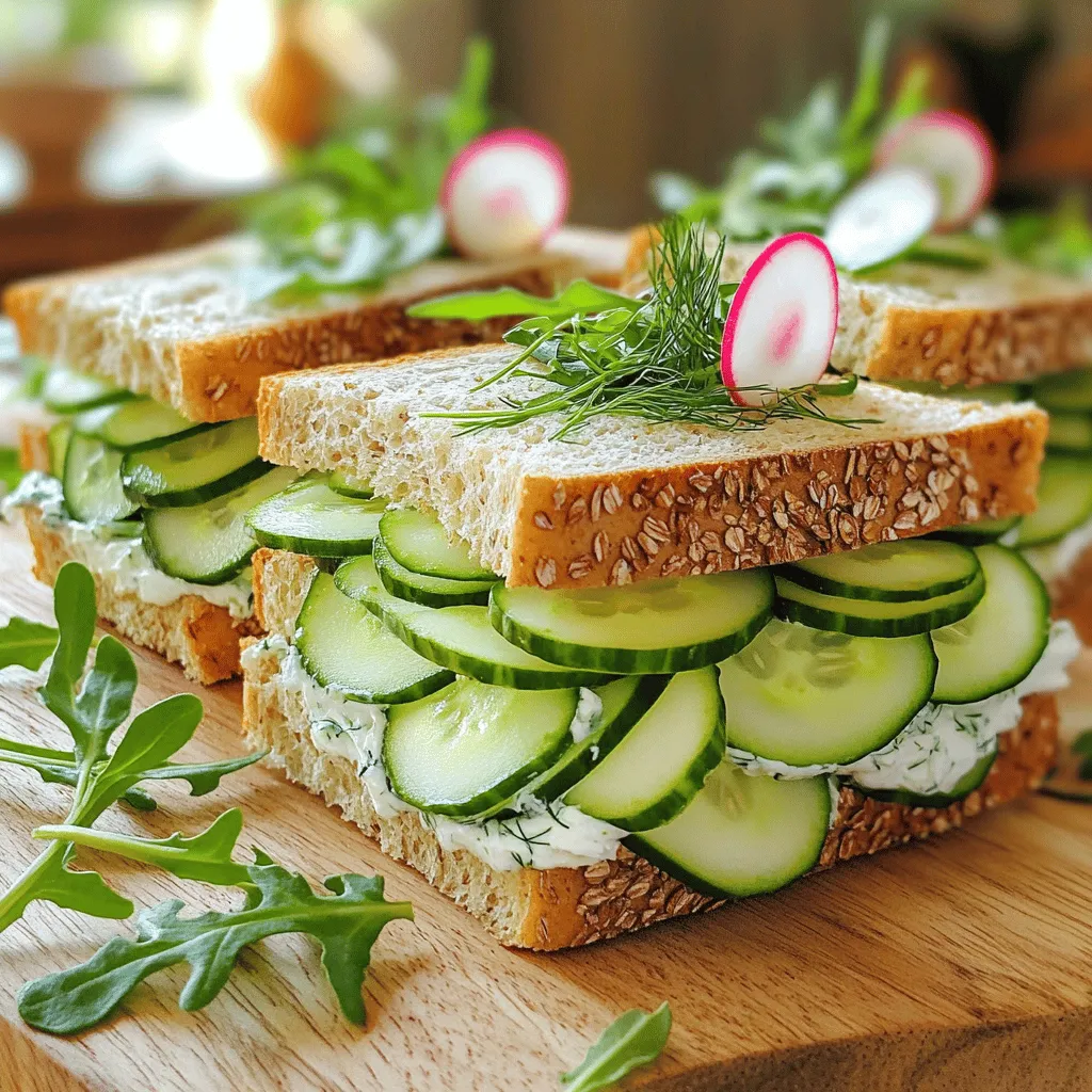 Cucumber Sandwiches Fresh and Flavorful Delight