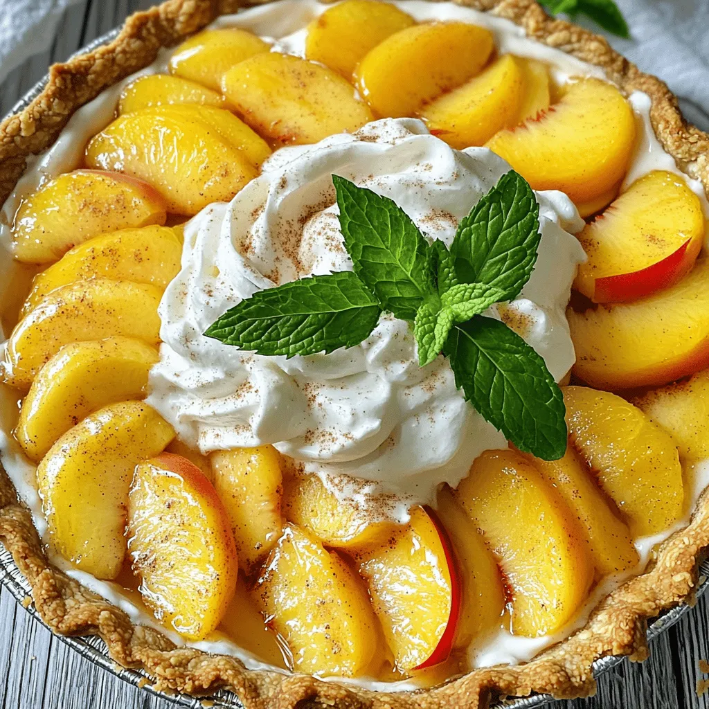 Peaches and Cream Pie Simple Yet Delicious Dessert
