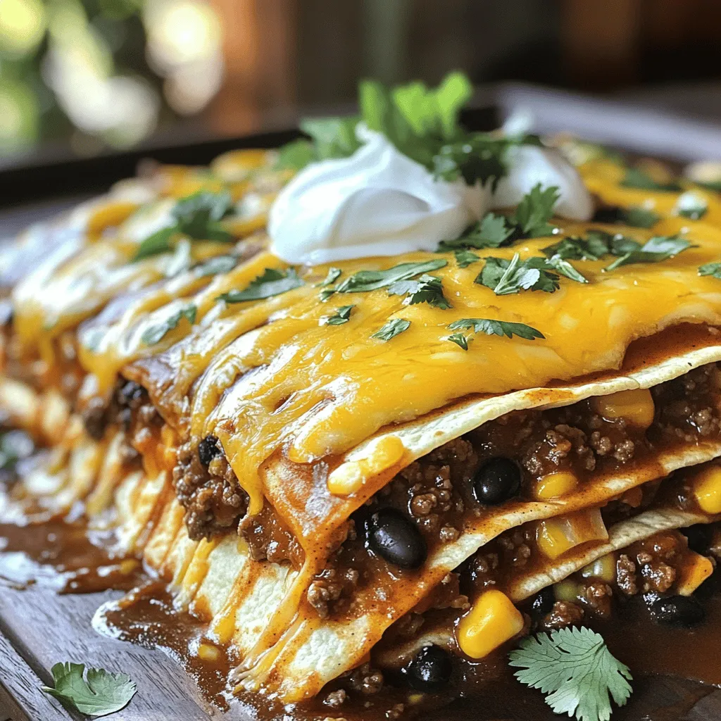 Savory Beef Enchilada Casserole Easy Family Dinner