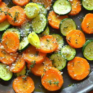 For this dish, you need three medium carrots and two medium zucchinis. Slice the carrots into thin rounds. Cut the zucchinis into half-moons. This gives great texture and color. I use two tablespoons of extra virgin olive oil and one tablespoon of unsalted butter. The olive oil adds healthy fat, while the butter brings a rich flavor. This mix helps the vegetables cook evenly. To enhance taste, use two cloves of minced garlic and one teaspoon of fresh thyme leaves. If you don’t have fresh thyme, dried thyme works too. Add sea salt and freshly ground black pepper to taste. Finally, a tablespoon of freshly squeezed lemon juice brightens the dish. For a tasty finish, sprinkle freshly grated Parmesan cheese on top. You can find the full recipe to create this vibrant and simple dish. First, gather your ingredients. You will need: - 3 medium carrots, sliced into thin rounds - 2 medium zucchinis, sliced into half-moons - 2 tablespoons extra virgin olive oil - 1 tablespoon unsalted butter - 2 cloves garlic, finely minced - 1 teaspoon fresh thyme leaves (or ½ teaspoon dried thyme) - Sea salt and freshly ground black pepper to taste - 1 tablespoon freshly squeezed lemon juice - Optional: Freshly grated Parmesan cheese for garnish Wash the carrots and zucchini well. Peel the carrots if you prefer. Slice them into thin rounds. Next, cut the zucchinis into half-moons. Mince the garlic finely. This step helps release its flavor. Measure out your oil and butter, too. In a large skillet, heat the extra virgin olive oil and unsalted butter. Use medium heat until the mixture melts and shimmers. Carefully add the sliced carrots. Sauté them for about 4-5 minutes. Stir occasionally. The carrots should start to soften and show a bright color. After this, add the minced garlic and thyme to the skillet. Stir constantly for about 1 minute. This helps the garlic release its nice aroma. Be careful not to let it burn. Now, it’s time to add the zucchini slices. Gently fold them into the skillet with the carrots. Mix well to combine. Continue to sauté for an additional 5-7 minutes. The zucchini should become tender but still bright green. Once cooked, season your sautéed veggies with sea salt and freshly ground black pepper to taste. Remove the skillet from the heat. Drizzle the freshly squeezed lemon juice over the sautéed vegetable medley. Toss everything together to mix the flavors well. For a fancy touch, sprinkle freshly grated Parmesan cheese on top just before serving. For the full recipe, check out the detailed steps. To sauté carrots and zucchini well, use a large skillet. A wide pan gives vegetables room to cook evenly. Heat oil and butter together to add flavor and richness. Wait until the oil shimmers before adding veggies. Stir them often to avoid burning and to ensure they cook evenly. This technique keeps your dish bright and crunchy. When selecting carrots, look for those that are firm and smooth. Avoid any that are soft or have blemishes. For zucchini, choose ones that are small and firm. The skin should be shiny and free of dark spots. Fresh vegetables make a big difference in taste. You want your sautéed dish to shine. Present your sautéed carrots and zucchini in a shallow bowl or on a large platter. This shows off their vibrant colors beautifully. For an added touch, sprinkle freshly grated Parmesan cheese on top. A sprig of thyme or parsley makes a lovely garnish. These simple steps make your dish look as good as it tastes. For the full recipe, check back for all the details! {{image_4}} You can add more veggies to your sautéed carrots and zucchini. Bell peppers bring sweetness and color. Broccoli adds crunch and nutrition. Try snap peas for a fresh bite. Just cut them small so they cook evenly. Mix and match based on what you have. The more colors, the better! Seasonings can change the flavor of this dish. Instead of thyme, try rosemary or basil. A touch of chili flakes adds heat and excitement. Soy sauce can give it a savory twist. Lemon zest brightens up the taste. Don't be afraid to experiment with your favorite spices! Making this dish vegan is simple! Just skip the butter or use a plant-based alternative. The rest of the ingredients are vegan-friendly. For gluten-free meals, this recipe is already safe. Always check labels for any sauces you use. Enjoy this dish while meeting your dietary needs! For the full recipe, refer to the details above. To keep your sautéed carrots and zucchini fresh, cool them first. Use an airtight container. This will prevent moisture loss and keep them tasty. Place the veggies in the fridge right after they cool. They will stay crisp and flavorful. When you want to enjoy your sautéed dish again, reheat it gently. Use a skillet over low heat. Add a splash of water or olive oil to avoid sticking. Stir often until they are warm. This keeps them from getting mushy. Sautéed carrots and zucchini last about 3 to 4 days in the fridge. If you need to store them longer, freezing is a great option. Place the veggies in a freezer-safe bag. Remove as much air as you can. They can last up to 3 months in the freezer. When you are ready to eat, thaw them in the fridge overnight before reheating. For the full recipe, check out Sautéed Carrots and Zucchini Delight. The best way to sauté vegetables is to use a hot skillet. Start by heating oil and butter together. This mix adds flavor and helps prevent sticking. Once hot, add your vegetables in a single layer. Stir them often for even cooking. Aim for a bright color and slight crispness. This method keeps vegetables fresh and tasty. Yes, you can use frozen vegetables for sautéing. However, they may release extra water as they cook. This can make your dish a bit soggy. To avoid this, thaw them first and pat dry. For best results, sauté them in batches. This ensures they cook evenly and stay crisp. You can add more flavor in several ways. Try adding fresh herbs like basil or dill. A splash of lemon juice brightens the dish. You can also use spices like paprika or cumin for warmth. For a richer taste, add a sprinkle of cheese, like Parmesan, at the end. All these tips will elevate your sautéed carrots and zucchini. You can find the full recipe in the earlier sections. This blog post covered how to sauté carrots and zucchini for great flavor. We looked at key ingredients, prep steps, and cooking methods. You learned tips for freshness and serving ideas. We explored variations to fit different diets, along with storage options. Sautéing is a simple way to enjoy tasty veggies. Always feel free to mix in your favorite herbs and spices. With these basics, you can create a dish you love every time. Happy cooking!