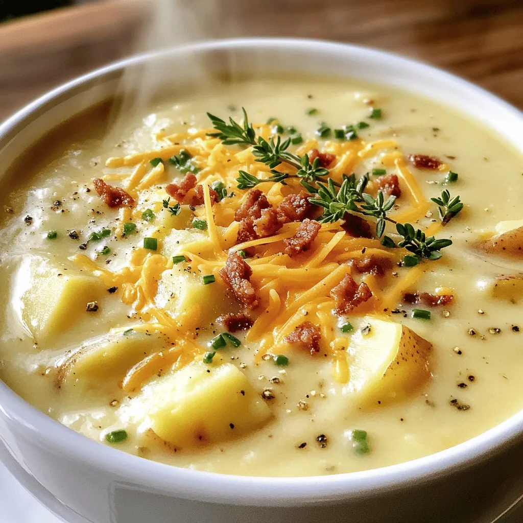 Baked Potato Soup Comforting and Creamy Delight