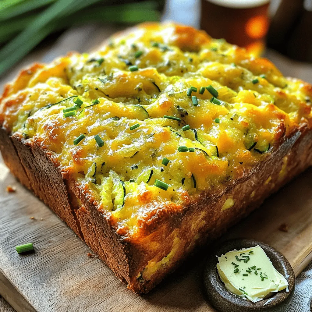 Zucchini Cheddar Herb Beer Bread Delightful and Easy