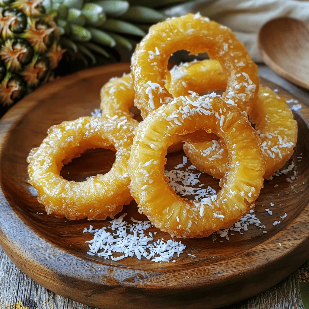 Fried Pineapple Rings Crispy and Tasty Snack Idea