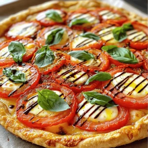 - Pre-made pie crust: You can use a store-bought crust or make your own. A store-bought crust saves time. It also gives a nice, flaky base. If you choose homemade, use flour, butter, and cold water for the best results. - Types of tomatoes: I recommend using ripe tomatoes. Varieties like Roma or heirloom are great choices. These tomatoes have rich flavors and juicy textures. Choose tomatoes that feel heavy for their size. - Importance of fresh mozzarella: Fresh mozzarella is key for this pie. It melts beautifully and adds creaminess. Look for mozzarella packed in water for the best taste. Slice it thinly to layer easily. - List of seasonings: Use salt, pepper, garlic powder, and dried oregano. These simple spices enhance the dish. They bring out the tomato and cheese flavors. - Options for drizzling: A balsamic glaze can add a sweet touch. Drizzle it just before serving for a burst of flavor. It pairs well with the pie's freshness. - Suggested garnishes: Fresh basil leaves brighten the dish. They add a lovely color and aroma. Sprinkle them on top for an elegant finish. For the full recipe, check out the details above! Preheat your oven to 400°F (200°C). This high heat helps the pie crust bake evenly. If you use a frozen pie crust, let it thaw for a few minutes. Fit the crust into a 9-inch pie dish, pressing it down gently. Next, use a fork to prick the bottom. This step prevents the crust from puffing while it bakes. In a large bowl, combine four thinly sliced tomatoes with two tablespoons of olive oil. Add a generous pinch of salt, black pepper, half a teaspoon of garlic powder, and half a teaspoon of dried oregano. Gently toss the tomatoes and seasonings together. Make sure the tomatoes are well-coated to enhance their flavor. Start by placing half of the seasoned tomatoes in the pie crust. Next, add half of the sliced mozzarella cheese and half of the chopped basil. Repeat this layering process with the remaining tomatoes, mozzarella, and basil. Distributing the ingredients evenly is key. This way, every slice has a balanced taste. Carefully transfer the pie to the preheated oven. Bake it for 30 to 35 minutes. The pie is done when the tomatoes soften and release juices. The cheese should melt into a bubbly, slightly golden topping. Keep an eye on it to avoid burning. After baking, remove the pie from the oven. Let it cool for about 5 to 10 minutes. This resting time helps the pie set. You can drizzle balsamic glaze on top to add a tangy sweetness. Slice the pie into wedges and serve it warm. It’s also great at room temperature. For a lovely presentation, serve it on a rustic wooden board or a white platter, garnished with whole basil leaves. A side salad of mixed greens pairs well with this dish. For the full recipe, check out the recipe section above. To enhance the flavor of your tomatoes, choose ripe ones. Look for tomatoes that feel heavy for their size. Slice them thinly to let their juices mingle with the cheese and herbs. You can also add a pinch of sugar to balance acidity. For cheese, fresh mozzarella shines, but you can try burrata or fontina for a twist. Avoid overloading your pie crust. Too many toppings can make the pie soggy. Stick to a balanced layer of tomatoes and cheese. Also, remember to season well. A lack of salt and pepper can dull the flavors. Taste your tomato mix before layering it in the crust. For the best results, use a 9-inch pie dish. This size helps the pie cook evenly. A sharp knife or mandoline makes slicing tomatoes easy and quick. Keep a mixing bowl handy for combining your ingredients. Lastly, use a fork to prick the crust. This step helps it bake evenly and stay crisp. {{image_4}} You can swap out tomatoes for other veggies. Zucchini and bell peppers add nice flavor and texture. Just slice them thin and layer them like the tomatoes. You can also try different herbs. Thyme and rosemary give a fresh twist. Mix them in with the other herbs for a new taste. Want a gluten-free pie? Use a gluten-free crust. Many stores carry good options. If you want a vegan dish, you can use plant-based cheese. Look for brands that melt well. They can replace fresh mozzarella without losing taste. Serve this pie as an appetizer or a main dish. It works great in both roles. If you serve it as a main, pair it with a light salad. A side of mixed greens enhances the meal. This pie also tastes great at room temperature, making it perfect for picnics. For the full recipe, check out the details above. To store leftover Tomato Mozzarella Pie, let it cool first. Once cool, slice it into wedges. Place the slices in an airtight container. You can also wrap them in plastic wrap or foil. This keeps the pie fresh and tasty. Store it in the fridge for up to three days. For longer storage, you can freeze the pie. Just make sure to wrap it tightly to avoid freezer burn. For reheating, the oven gives the best results. Preheat your oven to 350°F (175°C). Place the pie slices on a baking sheet. Heat for about 10-15 minutes or until warm. This method keeps the crust crispy. If you use a microwave, it’s faster but can make the crust soft. Heat on a microwave-safe plate for about 30 seconds. If you want to keep it crispy, try the oven method instead. Enjoy your Tomato Mozzarella Pie warm! You can store Tomato Mozzarella Pie in the fridge for up to three days. If you freeze it, it can last for about three months. Make sure to wrap it well to keep it fresh. Yes, you can use canned tomatoes, but they may change the pie's texture. Fresh tomatoes offer a crisper bite and a burst of flavor that canned tomatoes cannot match. This pie pairs well with several side dishes. Consider serving it with a fresh garden salad, garlic bread, or roasted vegetables. These sides will enhance the pie's flavors. You can prep the pie a day ahead. Assemble it, but do not bake it. Cover it well and refrigerate. When you're ready, bake it straight from the fridge. This makes meal time easy. Yes, this pie works great for meal prep. You can portion it out after baking. Reheat slices in the oven or microwave. This keeps the pie tasty and ready to enjoy. For the full recipe, check out the detailed instructions above. This blog post explored how to make a delicious Tomato Mozzarella Pie. We covered essential ingredients, from pie crust choices to key seasonings. You learned the step-by-step process, from preparing the oven to tasty variations. I shared tips for perfecting flavor, avoiding common mistakes, and effective storage methods. Now, with this knowledge, you can create your own tasty pie. Enjoy experimenting with flavors for a meal everyone will love. Happy cooking!