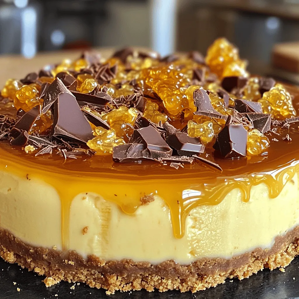 Crunchy Honeycomb Cheesecake Tempting Dessert Recipe
