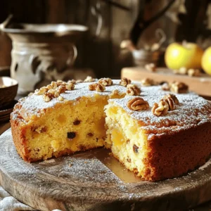When making Amish Applesauce Cake, you need fresh and simple ingredients. Here’s what you will need: - 2 cups unsweetened applesauce - 1 cup granulated sugar - 1/2 cup packed brown sugar - 1/2 cup vegetable oil - 2 large eggs - 2 cups all-purpose flour - 1 teaspoon baking soda - 1 teaspoon baking powder - 1 teaspoon ground cinnamon - 1/2 teaspoon ground nutmeg - 1/2 teaspoon salt - 1 teaspoon vanilla extract - 1 cup chopped walnuts (optional) - 1/2 cup raisins (optional) These ingredients come together to create a moist and flavorful cake. The applesauce adds sweetness and moisture, while the sugars give it a rich taste. The spices, like cinnamon and nutmeg, bring warmth. If you enjoy nuts or dried fruit, the walnuts and raisins add great texture. This recipe is simple and perfect for any occasion. You can find the [Full Recipe] to guide you through the steps. Enjoy baking! - Preheat oven to 350°F (175°C) - Prepare baking pan Start by preheating your oven to 350°F (175°C). This step ensures your cake bakes evenly. Next, grab a 9x13-inch baking pan. You can grease it with butter or non-stick spray. Alternatively, line it with parchment paper for easy removal later. - Combine applesauce, sugars, oil, and eggs In a large mixing bowl, mix the unsweetened applesauce, granulated sugar, and packed brown sugar. Add the vegetable oil and crack in the two large eggs. Use a whisk or electric mixer to blend everything together. You want a smooth and well-mixed batter. - Whisk together dry components - Mix wet and dry ingredients In a separate bowl, whisk together the all-purpose flour, baking soda, baking powder, ground cinnamon, ground nutmeg, and salt. This step helps the leavening agents spread evenly. Next, gently mix the dry ingredients into the wet mixture. Use a spatula or wooden spoon and stop mixing when no dry streaks are left. - Add vanilla and optional mix-ins - Pour batter into the pan Now, fold in the vanilla extract. If you want to add a twist, include walnuts or raisins. Make sure they are spread evenly throughout the batter. Pour the batter into your prepared pan. Use a spatula to spread it evenly, reaching all corners. - Bake for 30-35 minutes - Conduct toothpick test for doneness Place the pan in your preheated oven. Bake for 30-35 minutes. To check if it’s done, insert a toothpick into the center. If it comes out clean, your cake is ready! Keep an eye on it near the end to avoid over-baking. - Let cool in the pan, then wire rack Once baked, take the pan out of the oven. Let the cake cool in the pan for about 10 minutes. Then, transfer it to a wire rack. This step cools the cake evenly, ensuring a perfect slice later. You can find the [Full Recipe] for this delicious Amish Applesauce Cake online! To keep your Amish applesauce cake fresh, store it in an airtight container. This helps keep the cake moist. You can keep it at room temperature for up to three days. For longer storage, place it in the fridge for about a week. When serving, this cake is best warm or at room temperature. A light dusting of powdered sugar adds a nice touch. You can also serve it with whipped cream or vanilla ice cream for extra joy. One common mistake is overmixing the batter. Overmixing can make the cake dense and tough. Mix until just combined; it’s okay if a few lumps remain. Another mistake is not measuring ingredients accurately. Use a kitchen scale for precise measurements, especially for flour. This ensures the right texture and flavor in your cake. To boost the flavor, consider adding spices like ginger or allspice. You can also increase the cinnamon for a warm, cozy taste. If you like nuts, fold in walnuts or raisins. Add them right after mixing in the vanilla extract. This way, every slice has a bit of crunch and sweetness. {{image_4}} You can change up the sugars in this cake. Instead of granulated sugar, try coconut sugar. It adds a nice flavor and is less processed. For a gluten-free option, use almond flour or a gluten-free blend. These swaps keep the cake moist and yummy. Adding nuts or dried fruits can change the taste. You can use pecans, almonds, or even hazelnuts. Dried fruits like cranberries or apricots also work well. Want a sweet twist? Add chocolate chips! They melt and give a rich flavor with each bite. Seasonal spices can really elevate this cake. Try adding pumpkin spice in the fall. It gives a warm, cozy taste that feels like a hug. In summer, serve it with fresh berries or sliced peaches. This brings a bright and fruity touch to your dessert. To keep your Amish Applesauce Cake fresh, refrigerate it. First, let the cake cool completely at room temperature. Then, wrap it tightly in plastic wrap or place it in an airtight container. This method locks in moisture and flavor. Your cake can stay good in the fridge for up to a week. If you want to save some cake for later, freezing is great. First, cool the cake completely. Then, cut it into slices for convenience. Wrap each slice in plastic wrap, and then in aluminum foil. This double wrapping helps prevent freezer burn. Store the slices in a freezer-safe bag or container. The cake can last up to three months in the freezer. The shelf life of your Amish Applesauce Cake depends on how you store it. In the fridge, it lasts about a week. If you freeze it, you can enjoy it up to three months later. Just remember to thaw it in the fridge overnight before serving. This way, it stays moist and delicious. Yes, you can use sweetened applesauce. Just reduce the added sugar. Sweetened applesauce adds extra flavor. It may also make the cake a bit sweeter. Adjust the sugar to fit your taste. The cake is done when a toothpick comes out clean from the center. Check it around 30 minutes. If the toothpick has wet batter, bake a bit longer. Overbaking can dry out the cake, so keep an eye on it. You can serve this cake with whipped cream or ice cream. A sprinkle of powdered sugar on top looks nice, too. Fresh fruits or a scoop of vanilla ice cream pair well. It makes a perfect dessert for any meal. This recipe is not vegan due to the eggs. You can replace the eggs with flax eggs or applesauce. Use 1/4 cup of applesauce for each egg. This helps keep the cake moist and fluffy. Absolutely! Just double all the ingredients. Use a larger baking pan to fit the extra batter. Keep an eye on the baking time, as it may take longer. At high altitudes, reduce sugar by 1-2 tablespoons. Add an extra tablespoon of flour. You may need to increase the baking time slightly. This helps your cake rise and stay moist. When I think of comfort food, Amish applesauce cake comes to mind. This cake is moist, sweet, and full of flavor. It is simple enough for anyone to make, yet it feels special. Applesauce is a star in this recipe. It adds natural sweetness and moisture. You can cut back on oil since applesauce keeps the cake soft. Using unsweetened applesauce helps control the sugar level. Start by mixing the wet ingredients. You will blend applesauce, sugars, oil, and eggs until smooth. This step is key. A well-mixed batter leads to a lighter cake. Next, whisk the dry ingredients in a separate bowl. Combine flour, baking soda, baking powder, cinnamon, nutmeg, and salt. This method ensures the leaveners mix well. Add the dry mix to the wet mix slowly. Stir just until combined. Overmixing can make the cake dense. You can add a twist by folding in walnuts or raisins. They give texture and extra flavor to each bite. If you prefer, try other nuts or even chocolate chips. The flavor can change based on what you like! Be sure to preheat your oven to 350°F (175°C). Pour the batter into a greased pan. Bake for 30-35 minutes. To check for doneness, insert a toothpick in the center. If it comes out clean, your cake is ready! Once baked, let the cake cool in the pan for about ten minutes. Then, transfer it to a wire rack. You can serve it warm or at room temperature. A light dusting of powdered sugar makes it pretty. Pair it with whipped cream or ice cream for a treat! This cake is great for gatherings. It makes twelve slices, perfect for sharing. You will love how easy it is to make and enjoy. For the complete recipe, check out the [Full Recipe]. This blog post covered the essential steps to make Amish Applesauce Cake. We listed key ingredients, described mixing and baking, and offered tips for success. Remember, precision matters in baking, so measure carefully. Feel free to get creative with spices, nuts, and fruits. You can even customize storage to keep your cake fresh longer. Enjoy the flavors and make this cake a favorite in your kitchen. Happy baking!