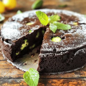 To make a rich and moist chocolate zucchini cake, gather these ingredients: - 2 cups grated zucchini (about 1 medium zucchini) - 1 ½ cups all-purpose flour - 1 cup unsweetened cocoa powder - 1 cup granulated sugar - ½ cup packed brown sugar - 1 teaspoon baking soda - ½ teaspoon baking powder - ½ teaspoon salt - 1 teaspoon vanilla extract - 2 large eggs, at room temperature - ½ cup vegetable oil - ½ cup buttermilk (or milk with a splash of vinegar) - 1 cup semi-sweet chocolate chips Each ingredient plays a key role in creating a delicious cake. The grated zucchini adds moisture and helps keep the cake soft. The cocoa powder gives it that rich chocolate flavor, while the sugars balance the taste. Baking soda and powder help the cake rise, making it light and airy. The eggs bind everything together, and the buttermilk adds a lovely tang. Finally, chocolate chips bring bursts of sweetness in every bite. Using fresh zucchini is important. It gives the best flavor and texture. Make sure to squeeze out excess moisture before mixing it into the batter. This step helps prevent the cake from becoming too wet. Following the Full Recipe ensures you get a cake that is both tasty and visually appealing. First, preheat your oven to 350°F (175°C). Grab a 9x13 inch baking pan. Grease it with butter or spray. If you prefer, line it with parchment paper for easy removal later. Next, it’s time to prepare the zucchini. Use a box grater or food processor to grate the zucchini. After grating, place it in a clean kitchen towel. Squeeze the towel to remove excess moisture. This step is key for a moist cake. Set the drained zucchini aside for later. Now, let’s mix the ingredients. In a large bowl, combine the dry ingredients. Add 1 ½ cups of all-purpose flour, 1 cup of unsweetened cocoa powder, 1 cup of granulated sugar, ½ cup of packed brown sugar, 1 teaspoon of baking soda, ½ teaspoon of baking powder, and ½ teaspoon of salt. Whisk them together until they are well mixed and lump-free. In a separate bowl, combine the wet ingredients. Crack 2 large eggs and whisk them lightly. Add ½ cup of vegetable oil, ½ cup of buttermilk, and 1 teaspoon of vanilla extract. Mix until smooth. Now, pour the wet mixture into the dry ingredients. Stir gently until just combined. Be careful not to over mix; this keeps the cake moist. Next, fold in the drained zucchini and 1 cup of semi-sweet chocolate chips. Mix until evenly distributed. Pour the batter into your prepared pan. Use a spatula to spread it evenly. Bake the cake in the preheated oven for 30 to 35 minutes. To check if it's done, insert a toothpick into the center. It should come out clean or with just a few moist crumbs. After baking, allow the cake to cool in the pan for 10 minutes. Then, transfer it to a wire rack. Let it cool completely before serving. For the full recipe, refer to the earlier section. Enjoy making this rich and moist chocolate zucchini cake! To get the right texture in your chocolate zucchini cake, avoid overmixing. When you combine the wet and dry ingredients, mix just until you see no dry flour. Overmixing can make the cake tough. Check for moisture in the batter by looking at its consistency. It should be thick but pourable. If it's too dry, add a bit more buttermilk. This small change can keep the cake moist and delicious. Choosing the right zucchini is key. Look for firm, medium-sized zucchinis without soft spots. Wash them well before grating. You can use a box grater or a food processor for this task. Prep the zucchini by squeezing out the extra moisture. Wrap the grated zucchini in a clean towel and twist it. This step helps remove water. It is important for the cake's density. If you skip this, your cake might be too wet and dense. Incorporating these tips will help you create a rich, moist chocolate zucchini cake that everyone will love. For the full recipe, refer to the [Full Recipe]. {{image_4}} You can easily make this chocolate zucchini cake fit different diets. For a gluten-free option, swap the all-purpose flour with almond flour. Almond flour adds a nice nutty flavor and keeps the cake moist. Just remember, it may need a little more liquid. If you want a vegan version, you can replace the eggs and dairy. Use flaxseed meal mixed with water as an egg substitute. For the milk, choose almond milk or coconut milk. This keeps the cake rich and moist without using animal products. To kick up the flavor, consider adding nuts or spices. Chopped walnuts or pecans add a nice crunch. You could also sprinkle in some cinnamon for warmth. This will give the cake an extra depth that’s delightful. When it comes to chocolate, don’t be shy. Try using dark chocolate chips or even white chocolate. Each type of chocolate brings its own taste. You can mix and match to find your favorite blend. For the full recipe, check out the details above. Enjoy experimenting with these variations! To keep your chocolate zucchini cake fresh, wrap it well. Use plastic wrap or aluminum foil. This prevents it from drying out. You can also place it in an airtight container. Store the cake at room temperature if you plan to eat it within a few days. It stays moist and tasty this way. If you want to keep it longer, put it in the fridge. However, refrigeration can change the texture slightly. Freezing chocolate zucchini cake is simple and effective. Let the cake cool completely first. Then, wrap it tightly in plastic wrap. After that, place it in a freezer-safe bag or container. Label it with the date. This cake can last up to three months in the freezer. When you are ready to eat it, remove it from the freezer. Thaw it in the fridge overnight. When you are ready to serve, warm it in the oven at 350°F for about 10 minutes. This brings back its rich and moist texture. You can enjoy a slice of this delightful dessert anytime! What does chocolate zucchini cake taste like? Chocolate zucchini cake tastes rich and chocolaty. The zucchini adds moisture without a strong flavor. You get a soft, dense cake that feels delightful in every bite. It’s like a chocolate dream with a hidden veggie twist! Can I use other types of squash in this recipe? You can use other squash, but zucchini works best. Yellow squash can also work well. Other types might change the cake's texture or taste. Stick with zucchini for the best results. What are the health benefits of zucchini in desserts? Zucchini is low in calories and high in water. It adds fiber, which helps digestion. This veggie also brings vitamins A and C, boosting your health. You get a treat that feels good and tastes amazing! Is this recipe suitable for a low-sugar diet? This recipe has sugar, but you can reduce it. Use less granulated sugar or substitute with a sweetener. Keep in mind the cake’s taste may change. Adjusting the sugar helps fit your diet while still enjoying dessert. How do I know when the cake is done baking? To check if your cake is done, insert a toothpick in the center. If it comes out clean or with a few moist crumbs, it’s ready. Be careful not to overbake; that can dry out your cake. Can I add frosting or glaze to this cake? Yes, you can add frosting or glaze! A chocolate glaze adds more chocolate flavor. Cream cheese frosting gives a nice tang. Just remember, this cake is tasty on its own too! In this post, we explored how to make a delicious chocolate zucchini cake. We detailed the ingredients and provided step-by-step instructions for baking. You learned tips to perfect the cake and variations for dietary needs. Proper storage methods help keep your cake fresh. Zucchini adds moisture and health benefits to desserts. I hope you feel confident to try this easy recipe and enjoy the rich flavors. Enjoy your baking adventure!