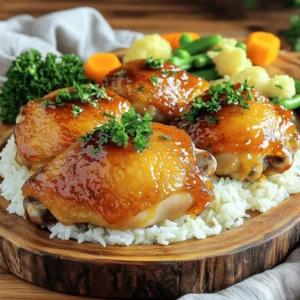To make this dish, you need a few key items. Here’s what you'll need: - 4 boneless, skinless chicken thighs - 2 tablespoons extra virgin olive oil - ½ cup low-sodium chicken broth - 2 tablespoons natural honey - 1 tablespoon Dijon mustard These ingredients form the base of your melt-in-your-mouth chicken. The chicken thighs are juicy and tender, making them the perfect choice for this recipe. The spice mix adds flavor and depth to the chicken. Gather these spices: - 1 teaspoon smoked paprika - 1 teaspoon garlic powder - 1 teaspoon onion powder - 1 teaspoon dried thyme - ½ teaspoon kosher salt - ½ teaspoon freshly cracked black pepper Mix these spices together well. This blend gives the chicken that irresistible taste. Garnishes can elevate your dish. Consider adding: - Fresh parsley, finely chopped Finishing with parsley not only adds color but also freshness. It makes the dish look beautiful and appetizing. For the full recipe and more details, check out the [Full Recipe]. First, you must preheat your oven to 375°F (190°C). This step is key. A hot oven helps cook the chicken evenly and keeps it juicy. While it warms up, you can start preparing your chicken. Next, grab a small bowl. In it, mix together the spices: smoked paprika, garlic powder, onion powder, dried thyme, kosher salt, and black pepper. This blend gives the chicken its amazing flavor. Now, take your chicken thighs and rub the spice mix all over them. Make sure every inch is covered. This ensures a tasty bite every time. Now it’s time to sear the chicken. Heat the extra virgin olive oil in a large oven-safe skillet over medium-high heat. Wait until the oil is hot and shimmering. Carefully place the chicken thighs in the skillet. Sear each side for about 4-5 minutes. You want them to turn a nice golden brown. Once they are done, take them out of the skillet and set them aside on a plate. This step locks in all those delicious flavors. By following these steps, you are on your way to making melt-in-your-mouth chicken. For the complete directions, check the Full Recipe. To get melt-in-your-mouth chicken, start with thighs. Chicken thighs stay juicy and tender. They absorb flavors well, making each bite tasty. Searing the chicken creates a nice crust. This step locks in moisture. Cook the chicken in a hot oven. The heat helps break down tough fibers. Cover the skillet while baking. This keeps steam in, making the chicken even softer. Layer flavors for the best taste. Use a spice mix with smoked paprika, garlic powder, and thyme. These spices add warmth and depth. Honey and Dijon mustard create a perfect balance. The sweetness of honey pairs well with the spice. Don’t skip the chicken broth. It adds richness to the sauce. Feel free to experiment! Try adding lemon juice or fresh herbs for a fresh twist. Make your dish look as good as it tastes. Serve the chicken on a rustic platter. Drizzle the sauce over the top. Add colorful sides like steamed veggies or fluffy rice. Garnish with fresh parsley for a pop of color. This simple step makes your meal feel special. For a fun touch, use a squeeze of lemon before serving. It brightens the flavors and adds visual appeal. For the full recipe, check out the detailed instructions above. Enjoy your cooking! {{image_4}} Marinades add extra flavor to your chicken. You can mix different ingredients to create your own. Try a mix of soy sauce, ginger, and garlic. This adds a nice Asian twist. For a Mediterranean flavor, use lemon juice, olive oil, and oregano. Let the chicken marinate for at least 30 minutes. This helps the flavors soak in deeply. You can cook Melt-in-Your-Mouth Chicken in different ways. A slow cooker is great for busy days. Just place the seasoned chicken and sauce in the cooker. Set it on low for 6-8 hours. The chicken will be very tender. If you prefer grilling, preheat your grill and cook the chicken for 6-7 minutes per side. This gives a nice char and smoky flavor. Making this dish fit your diet is easy. For gluten-free, check all ingredients. Use tamari instead of soy sauce for a gluten-free option. If you want a low-carb meal, skip the honey. You can use a sugar substitute instead. Serve it with steamed veggies for a filling meal. To keep your melt-in-your-mouth chicken fresh, store it properly. First, let the chicken cool down to room temperature. Then, place the chicken in an airtight container. You can store it in the fridge for up to three days. If you want to keep it longer, freezing is a great option. When it's time to enjoy your leftovers, reheating is key. For best results, use an oven or stovetop. Preheat your oven to 350°F (175°C). Place the chicken in a baking dish and cover it with foil to keep it moist. Heat for about 15-20 minutes until warmed through. If using the stovetop, add a splash of chicken broth in a skillet. Heat on low, turning the chicken until warmed. This keeps the chicken juicy and tasty. Freezing is easy and keeps your chicken delicious. Wrap each piece tightly in plastic wrap. Then, place them in a freezer-safe bag or container. Label it with the date. You can freeze it for up to three months. When ready to use, thaw it in the fridge overnight before reheating. This way, you keep that melt-in-your-mouth goodness intact. The secret to tender chicken lies in two key steps: marinating and cooking. First, marinate the chicken in a mix of acid and fat. You can use items like lemon juice and olive oil. This process breaks down tough fibers and adds flavor. Second, cook the chicken gently. High heat can dry it out. Instead, use medium heat and monitor cooking time. For perfect results, follow the Full Recipe closely, as it combines both techniques. Yes, you can use chicken breasts instead of thighs. However, note that breasts may not be as juicy. Thighs have more fat, making them tender and flavorful. If you choose breasts, keep an eye on cooking time. They cook faster than thighs. Aim for an internal temperature of 165°F (74°C) to ensure they are safe to eat. The spice mix in the Full Recipe will still work well with breasts. Several side dishes pair well with Melt-in-Your-Mouth Chicken. Here are some great options: - Steamed broccoli or green beans - Fluffy mashed potatoes - Simple rice pilaf - Roasted seasonal vegetables - Fresh garden salad These sides balance the rich flavors of the chicken and add color to your plate. Feel free to mix and match based on your taste! We covered all the key steps for making Melt-in-Your-Mouth Chicken. Start with great ingredients and a good spice mix. Follow the easy steps to prepare and cook your chicken. Use the tips for the best texture and flavor. Feel free to try different marinades or cooking methods. Store leftovers right to keep them tasty. With these methods, you can impress anyone at the table. Enjoy your delicious meal and share your experience!