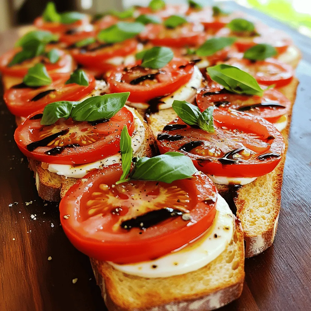 Baguette Caprese Salad Fresh and Flavorful Delight