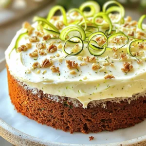 - 2 cups grated zucchini - 1 ½ cups all-purpose flour - 1 cup granulated sugar - ½ cup packed brown sugar - 1 teaspoon baking powder - 1 teaspoon baking soda - ½ teaspoon salt - 1 teaspoon ground cinnamon - ½ teaspoon vanilla extract - ½ cup vegetable oil - 3 large eggs - ½ cup crushed walnuts (optional) - ½ cup raisins (optional) The main ingredients create a moist and flavorful cake. Grated zucchini adds natural sweetness and moisture. All-purpose flour gives it the right texture. The sugars balance the flavors, while baking powder and baking soda help it rise. Cinnamon adds warmth, and salt enhances all the tastes. - 8 oz cream cheese, softened to room temperature - ½ cup unsalted butter, softened - 4 cups powdered sugar - 1 teaspoon vanilla extract The cream cheese frosting is rich and creamy. It pairs perfectly with the cake's spices. You want your butter and cream cheese soft for easy mixing. Adding powdered sugar gives it sweetness and a fluffy texture. A splash of vanilla extract rounds out the flavor. - ½ cup crushed walnuts - ½ cup raisins These optional add-ins boost flavor and texture. Crushed walnuts add crunch and nuttiness. Raisins bring natural sweetness and chewiness. You can mix and match to find what you like best. If you want to keep it simple, feel free to skip them. For the full recipe, check out the detailed instructions that guide you through each step of making this delicious Zucchini Cake with Cream Cheese Frosting. - Preheat your oven to 350°F (175°C). - Grate 2 medium zucchinis using a box grater or food processor. - Use a paper towel to pat the zucchini dry. This step helps keep the cake from being soggy. - In a large bowl, mix 1 ½ cups all-purpose flour, 1 cup granulated sugar, and ½ cup packed brown sugar. - Add 1 teaspoon baking powder, 1 teaspoon baking soda, ½ teaspoon salt, and 1 teaspoon ground cinnamon. Whisk these dry ingredients together well. - In another bowl, whisk ½ cup vegetable oil, 3 large eggs, and ½ teaspoon vanilla extract until smooth. - Gradually pour the wet mixture into the dry mixture. Stir gently with a spatula until just combined. - Fold in the grated zucchini. If you like, stir in ½ cup crushed walnuts and ½ cup raisins. - Grease a 9x13 inch baking pan and pour the batter in, smoothing the top lightly. - Bake for 30-35 minutes. Check doneness by inserting a toothpick into the center; it should come out clean. - After baking, let the cake cool completely in the pan on a wire rack. This cooling step is key before adding the frosting. For the full details on how to make this delicious cake, check out the Full Recipe. To make a moist zucchini cake, start by drying the zucchini well. Excess water can make the cake soggy. Use a paper towel to gently pat the grated zucchini. This step is key for a great texture. Mixing is important too. When you combine wet and dry ingredients, stir gently. Overmixing can make the cake dense. A few lumps in the batter are fine. Just fold in the zucchini carefully. For the cream cheese frosting, aim for a smooth texture. Make sure the cream cheese and butter are at room temperature. This helps them mix well and become fluffy. Timing matters when frosting your cake. Wait until the cake is completely cool. If you frost it too soon, the frosting may melt and slide off. For a lovely presentation, consider garnishing your cake. Sprinkle crushed walnuts on top. This adds crunch and looks nice too. You can also add zucchini ribbons as a garnish. They give a fresh touch and make the cake more appealing. Serve the cake in squares with coffee or tea for a delightful treat. For the full recipe, check out the Zucchini Bliss Cake with Cream Cheese Frosting. {{image_4}} You can add fun flavors to your zucchini cake. Adding lemon zest gives a bright taste. A touch of coconut adds sweetness and texture. You can also try different spices, like nutmeg or ginger. These can change the flavor profile and surprise your taste buds. If you want a healthier cake, consider using lower sugar substitutes. You can replace granulated sugar with stevia or monk fruit. Whole wheat flour can replace all-purpose flour for more fiber. These swaps help make the cake a bit more nutritious without losing taste. For those with gluten issues, you can make gluten-free zucchini cake. Use almond flour or a gluten-free mix. If you follow a vegan diet, replace eggs with flaxseed meal or applesauce. You can also use a dairy-free cream cheese for the frosting. These changes keep the cake tasty for everyone. For the full recipe, check out Zucchini Bliss Cake with Cream Cheese Frosting. To store your zucchini cake at room temperature, place it in an airtight container. This keeps the cake moist and fresh. You can also cover it with plastic wrap. If you live in a warm area, refrigerate the cake. This helps it last longer. Just be sure to let it cool completely before wrapping. If you want to save your zucchini cake for later, freezing is a great option. First, slice the cake into pieces. Then, wrap each slice in plastic wrap. After that, place the wrapped slices in a freezer-safe bag. This will keep them fresh for up to three months. When you are ready to enjoy a slice, take it out and thaw it in the fridge overnight. You can also leave it at room temperature for a few hours. For best freshness, eat the cake within five days if stored in the fridge. Look for signs of spoilage, like a change in smell or texture. If the cake feels dry or has mold, it’s best to throw it away. Always trust your senses when checking food freshness. For a delightful experience, always enjoy the cake when it's at its best. For the full recipe, check out the Zucchini Bliss Cake with Cream Cheese Frosting. You can test if the zucchini cake is done by using a toothpick. Insert it into the center of the cake. If it comes out clean or with a few crumbs, your cake is ready. Another method is to gently press the top of the cake. It should spring back slightly. If it leaves a dent, it needs more time. Yes, you can make this cake without cream cheese. For a lighter option, use whipped cream or a simple buttercream. You can even try a chocolate ganache for a fun twist. Just remember to chill the ganache before frosting to get the right texture. You can use honey, agave syrup, or maple syrup as sugar substitutes. If you use liquid sweeteners, reduce the liquid in the recipe by about 1/4 cup. You can also try stevia or monk fruit for a lower-calorie option. Be sure to check the conversion ratios. No, you do not need to peel the zucchini. The skin adds color and nutrition. Just wash it well to remove any dirt. If you use larger zucchini, the skin can be tougher. In that case, peeling might make sense. To make a layer cake, divide the batter into two or three round cake pans. Adjust the baking time to about 25-30 minutes. Keep an eye on the cakes as they bake. Once cooled, stack the layers with cream cheese frosting between them. This zucchini cake recipe offers a tasty mix of flavors and textures. You learned about the key ingredients, tips for a moist cake, and frosting secrets. I shared how to make it healthier and store it well for later. In conclusion, you can easily create a delightful dessert everyone will enjoy. Experiment with variations to make it your own. Enjoy baking, and have fun serving this sweet treat!