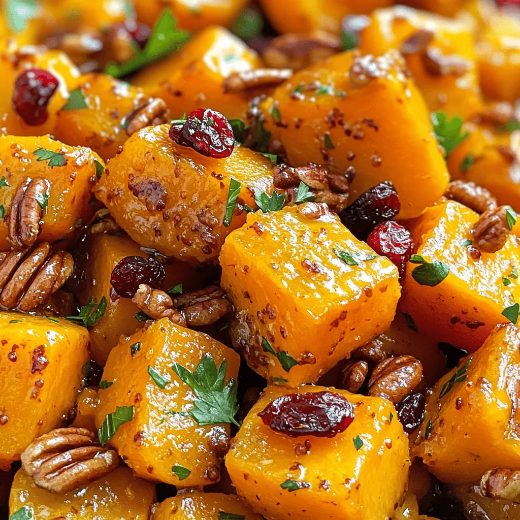 Sweet and Savory Honey Roasted Butternut Squash Dish