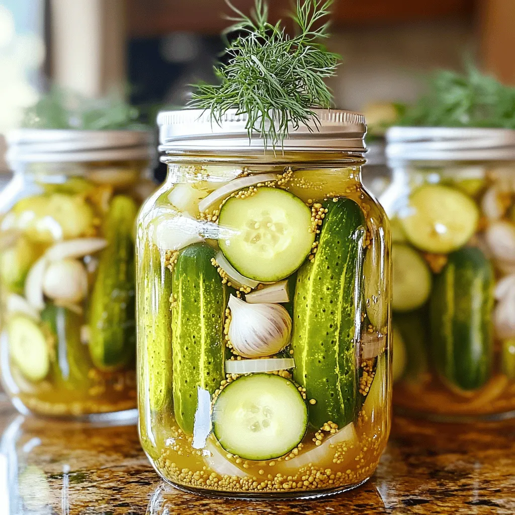Mom’s Perfect Sweet Gherkin Pickles Simple Recipe