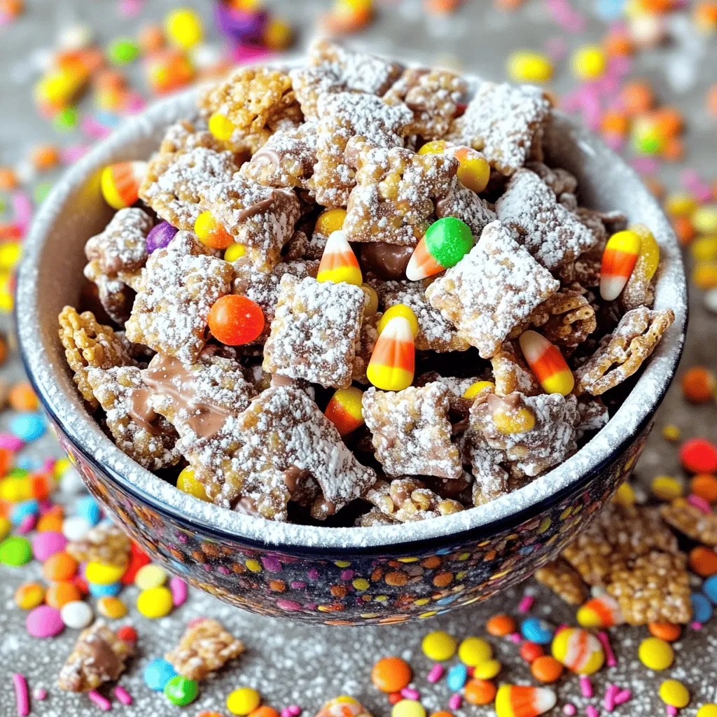 Halloween Muddy Buddies Tasty and Fun Treat