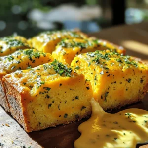 - 2 cups cooked and pureed butternut squash - 2 cups all-purpose flour - 1 cup sharp cheddar cheese, shredded - 1/4 cup unsalted butter, softened - 2 large eggs - 1/4 cup milk - 1/4 cup fresh parsley, chopped - 1 tablespoon fresh thyme, chopped - 1 teaspoon baking powder - 1/2 teaspoon baking soda - 1 teaspoon salt - 1/2 teaspoon black pepper The core of this Herb and Cheddar Squash Bread lies in its ingredients. Each one plays a key role in flavor and texture. The butternut squash adds moisture and a hint of sweetness. The cheese brings a rich, sharp taste that pairs well with the herbs. - Alternative veggies for flavor: You can swap the squash for pumpkin or zucchini for a different taste. - Different cheese options: Try using gouda or mozzarella for a milder flavor. - Gluten-free flour alternatives: Use almond flour or a gluten-free blend to adapt for dietary needs. These substitutions allow you to customize the recipe. You can experiment with flavors that you enjoy while keeping the recipe simple. This flexibility makes cooking fun and personal. How to preheat the oven First, preheat your oven to 350°F (175°C). This step is key for even baking. Preparing the loaf pan Next, take a 9x5-inch loaf pan. Grease it with butter or cooking spray. Then, dust it lightly with flour to keep the bread from sticking. Combining wet ingredients In a large mixing bowl, combine 2 cups of pureed butternut squash, 1/4 cup of softened butter, 2 large eggs, and 1/4 cup of milk. Use a whisk or spatula to mix until smooth. Incorporating dry ingredients In another bowl, whisk together 2 cups of all-purpose flour, 1 teaspoon of baking powder, 1/2 teaspoon of baking soda, 1 teaspoon of salt, and 1/2 teaspoon of black pepper. This mix helps the bread rise and adds flavor. Slowly add the dry mix to the wet ingredients. Stir gently until just combined. Pouring batter into the pan Carefully fold in 1 cup of shredded cheddar cheese, 1/4 cup of chopped parsley, and 1 tablespoon of chopped thyme. Then, pour the batter into your prepared loaf pan. Use a spatula to even out the top. Signs of doneness Bake the bread for 50-60 minutes. To check if it’s done, insert a toothpick into the center. It should come out clean when ready. Enjoy your Herb and Cheddar Squash Bread with a lovely garnish! For the complete recipe, see the Full Recipe. - Avoiding overmixing: Mix the wet and dry ingredients just until combined. If you mix too much, your bread can become dense and tough. A few lumps are okay! - Ensuring proper baking temperature: Always check your oven with an oven thermometer. An oven that is too hot or too cold can change your baking time and the bread's texture. - Adding extra herbs or spices: Try adding a pinch of garlic powder or some dried oregano. These can elevate the taste and bring new flavors to your bread. - Pairing with dips or spreads: This bread pairs well with creamy dips like hummus or cheese spreads. You can also enjoy it with butter or a dash of olive oil. - Serving suggestions: Slice the bread warm and serve it on a wooden board. This adds a rustic touch and makes it look inviting. - Garnishing with fresh herbs: Top your slices with a sprinkle of fresh parsley or thyme. This not only looks pretty but also adds a nice fresh flavor. To make this bread shine, follow these tips and tricks. For the complete recipe and step-by-step guide, check out the Full Recipe. Enjoy baking! {{image_4}} You can change the squash in this recipe. Try using acorn or spaghetti squash. Each type of squash brings a different taste and texture. This keeps the bread fresh and exciting. Adding nuts or seeds can bring crunch. Consider walnuts or pumpkin seeds. They add flavor and healthy fats. Just mix them in with the cheese and herbs. If you want a vegan version, swap the eggs for flax eggs. Mix one tablespoon of flaxseed meal with three tablespoons of water. Let it sit for a few minutes until it thickens. You can also replace the milk with almond or oat milk. For low-carb options, use almond flour instead of all-purpose flour. This makes the bread keto-friendly. You can also cut the cheese to lower carbs further. Incorporate seasonal veggies to change the flavor. Try adding zucchini in summer or roasted sweet potatoes in fall. These swaps can give the bread a unique taste all year. For holiday flavors, add spices like cinnamon or nutmeg. You can even include cranberries for a festive twist. These seasonal changes make the bread perfect for any gathering. Explore the [Full Recipe] to see how these variations work. To keep your Herb and Cheddar Squash Bread fresh and tasty, follow these tips: - Room Temperature: Store the bread in a cool, dry place. Wrap it in plastic wrap or foil to keep it moist. Place it in a bread box or on the counter. This way, it stays soft and flavorful. - Freezing Instructions: If you want to save some for later, freezing works great. First, let the bread cool completely. Then, wrap it tightly in plastic wrap and place it in a freezer bag. Label the bag with the date. You can freeze it for up to three months. When ready to eat, thaw it at room temperature for a few hours. The shelf life of your Herb and Cheddar Squash Bread can vary: - Room Temperature: When stored properly, the bread lasts about 3-5 days. It tastes best when eaten fresh. - Refrigeration Effects on Texture: Storing bread in the fridge can dry it out. If your kitchen is warm or humid, it might be better to refrigerate. However, you may lose some softness and flavor. Can I make this recipe ahead of time? Yes, you can make this bread ahead of time. Bake it, let it cool, and then wrap it tightly. Store it in the fridge for up to five days. You can also freeze it for up to three months. Just thaw it overnight before serving. How do I know if the bread is fully baked? To check if the bread is done, insert a toothpick into the center. If it comes out clean, the bread is ready. If it has wet batter, bake it for a few more minutes. What can I serve with Herb and Cheddar Squash Bread? This bread pairs well with soup or salad. You can also enjoy it with butter or a cheese spread. For extra flavor, try serving it with a dip made from herbs. Can I double the recipe? Yes, you can double the recipe. Just use two loaf pans and bake them one at a time. Keep an eye on the baking time as it may change slightly. How to adjust for high-altitude baking? At high altitudes, reduce baking powder by 1/8 teaspoon. Add an extra tablespoon of liquid. This helps the bread rise properly and keeps it moist. What to do if the bread is too dense? If your bread is too dense, you may have overmixed it. Next time, mix until just combined. Also, check your baking powder for freshness. Why did my bread not rise? If your bread did not rise, the yeast or baking powder may be old. Make sure to check the dates on your ingredients. Also, ensure your oven is at the right temperature before baking. In this blog post, we explored the ingredients, steps, and tips for making flavorful Herb and Cheddar Squash Bread. You learned how to mix your ingredients, bake your loaf, and even customize it to fit your needs. Remember, cooking is about creativity and fun. Don’t hesitate to try new flavors or swap out ingredients. Use these tips to make your baking experience enjoyable. Happy baking, and trust your taste!