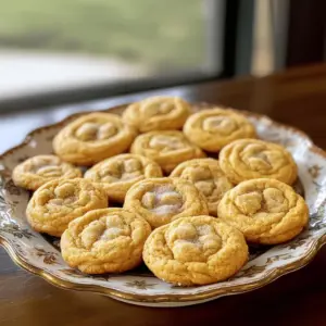 To make these tasty Pumpkindoodle Cookies, you will need: - 1 cup pumpkin puree - 1/2 cup granulated sugar - 1/2 cup packed brown sugar - 1/2 cup unsalted butter, softened - 1 large egg - 1 teaspoon pure vanilla extract - 2 cups all-purpose flour - 1 teaspoon baking soda - 1 teaspoon ground cinnamon - 1/2 teaspoon ground nutmeg - 1/4 teaspoon ground ginger - 1/4 teaspoon salt - 1/2 cup cinnamon sugar (for rolling) These ingredients create a soft and flavorful cookie with a hint of fall. You can customize your cookies with these fun add-ins: - Chopped nuts (like pecans or walnuts) - Chocolate chips for a sweet twist - Cream cheese frosting for a rich touch - A sprinkle of sea salt to enhance flavors These options let you play with flavors and textures, making each batch unique. Check your pantry for these common items: - Granulated sugar - Brown sugar - All-purpose flour - Baking soda - Ground spices like cinnamon and nutmeg - Vanilla extract Using these pantry staples makes it easy to whip up Pumpkindoodle Cookies anytime. Start by gathering your ingredients. You will need: - 1 cup pumpkin puree - 1/2 cup granulated sugar - 1/2 cup packed brown sugar - 1/2 cup unsalted butter, softened - 1 large egg - 1 teaspoon pure vanilla extract - 2 cups all-purpose flour - 1 teaspoon baking soda - 1 teaspoon ground cinnamon - 1/2 teaspoon ground nutmeg - 1/4 teaspoon ground ginger - 1/4 teaspoon salt - 1/2 cup cinnamon sugar (for rolling) Preheat your oven to 350°F (175°C). Line a baking sheet with parchment paper. This helps the cookies not stick. In a large bowl, combine softened unsalted butter, granulated sugar, and brown sugar. Use a hand mixer or stand mixer to cream them. Mix until the mixture is light and fluffy. Next, add pumpkin puree, egg, and pure vanilla extract. Mix well until you see no lumps. In a separate bowl, whisk together all-purpose flour, baking soda, ground cinnamon, ground nutmeg, ground ginger, and salt. This step helps distribute the flavors evenly. Slowly add the dry mix into the wet mix. Stir gently until just combined. Don't overmix; it can change the cookie's texture. Use a cookie scoop or spoon to portion the dough into balls. Roll each ball in cinnamon sugar until fully coated. This gives a sweet finish to each cookie. Place the coated balls on the baking sheet, leaving space between them. Bake the cookies for 10-12 minutes. Look for lightly golden edges. The centers may seem soft, but they will firm up as they cool. Let the cookies sit on the baking sheet for about 5 minutes. Then, transfer them to a wire rack to cool completely. Enjoy your delicious pumpkindoodle cookies! To get the best texture, start with softened butter. This helps the sugars blend well, making a nice cream. Mix until it’s light and fluffy. When you add the flour, stir gently. Overmixing can make your cookies tough. Aim for a soft dough that feels a bit sticky. One mistake I see often is using cold butter. Cold butter won't cream properly, leading to dense cookies. Another pitfall is rolling the dough too small. Make sure to use enough dough for each cookie to puff up nicely. Lastly, don’t skip cooling on the rack. This step helps the cookies hold their shape. To boost the flavor, try adding chocolate chips or nuts. White chocolate or pecans pair well with pumpkin. You can also add a hint of maple syrup for extra sweetness. If you enjoy spice, consider adding allspice or cloves. These small changes can elevate your cookies to a new level. {{image_4}} To make gluten-free Pumpkindoodle cookies, swap the all-purpose flour for a gluten-free blend. Many blends work well, but look for one that includes xanthan gum for better texture. Use 2 cups of this blend just like regular flour. The cookies will still be soft and tasty. For a vegan version of these cookies, replace the egg with a flax egg. To make a flax egg, mix 1 tablespoon of ground flaxseed with 2.5 tablespoons of water. Let it sit for a few minutes until it thickens. Use vegan butter instead of unsalted butter, and make sure your vanilla extract is alcohol-free. Feel free to get creative with flavors! Add chocolate chips, chopped nuts, or dried fruit to the dough. For a spicier twist, add more ginger or a pinch of cloves. You can even experiment with flavored extracts like almond or maple. Each variation brings a new taste to your delicious cookies! To keep your pumpkindoodle cookies fresh, store them in an airtight container. This helps lock in moisture. Place parchment paper between layers to avoid sticking. Keep the container at room temperature for up to a week. If you want them to last longer, consider freezing. Freezing pumpkindoodle cookies is easy. First, let them cool completely. Then, place them in a single layer on a baking sheet. Freeze for about an hour until firm. After that, transfer the cookies to a freezer bag. Be sure to remove as much air as possible. They can stay frozen for up to three months. To maintain freshness, avoid exposing cookies to air. If you live in a humid area, add a slice of bread to the container. The bread helps absorb moisture. Also, keep the cookies away from strong smells in your kitchen. They can absorb unwanted odors. Enjoy your delicious pumpkindoodle cookies at their best! Yes, you can use fresh pumpkin. Just cook and puree it first. Fresh pumpkin adds a nice taste. Make sure to drain any excess moisture. This helps keep your cookies from getting too wet. Check the edges of the cookies. They should be golden brown. The centers may look soft. This is fine as they will firm up while cooling. If you press gently, they should bounce back. These cookies pair well with warm apple cider. You can also serve them with a scoop of vanilla ice cream. A cup of tea or coffee works great too. Enjoying them warm enhances their flavor. Yes, you can add nuts or chocolate chips. Chopped walnuts or pecans add crunch. Chocolate chips give a sweet twist. Just mix in about half a cup when you add the dry ingredients. Store your cookies in an airtight container. They stay fresh for about one week. You can also keep them at room temperature. For longer storage, use the freezer method. Yes, you can make the dough ahead. Chill it in the fridge for up to three days. When ready, scoop and roll the cookies. This saves time on busy baking days. You can save leftover cinnamon sugar. Store it in a small jar with a lid. Use it for topping other baked goods or oatmeal. It adds a sweet touch to many dishes. In this article, I shared how to make tasty Pumpkindoodle cookies. You learned about the main ingredients and optional toppings. I gave you clear steps for prepping, mixing, and baking. Useful tips helped you avoid common mistakes and improve texture. We explored gluten-free and vegan options too. Finally, I covered how to store and freeze your cookies. Enjoy these cookies fresh or share them with friends!