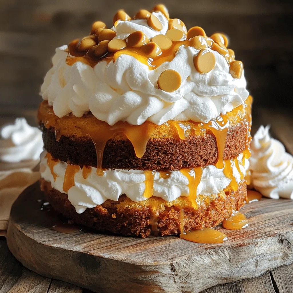 To make the Harry Potter Butterbeer Cake, you need some tasty ingredients. Here’s what you will need: - 2 cups all-purpose flour - 1 ½ cups granulated sugar - 1 tablespoon baking powder - ½ teaspoon salt - 1 cup buttermilk, at room temperature - ½ cup unsalted butter, melted and slightly cooled - 3 large eggs, at room temperature - 2 teaspoons vanilla extract - 1 teaspoon butterscotch extract - 1 cup butterscotch chips - 1 cup heavy cream, chilled - ¼ cup powdered sugar - 1 teaspoon vanilla extract (for whipped cream topping) - Additional butterscotch sauce, for drizzling Each ingredient plays an important role in making the cake taste great. For example, the all-purpose flour gives structure. The sugar adds sweetness, while the buttermilk keeps the cake moist. The extracts bring that magical butterbeer flavor, and the butterscotch chips add delightful bursts of sweetness. This cake is not just for Harry Potter fans. It's a fun treat for everyone. You can even use this full recipe to impress your friends and family. Enjoy baking! Start by preheating your oven to 350°F (175°C). While it heats, take two 9-inch round cake pans. Grease them with butter and dust with flour. Tap out any extra flour to avoid sticking. In a big bowl, whisk together the dry ingredients. Combine 2 cups of all-purpose flour, 1 ½ cups of granulated sugar, 1 tablespoon of baking powder, and ½ teaspoon of salt. Mix until there are no lumps. In another bowl, mix the wet ingredients. Add 1 cup of buttermilk, ½ cup of melted butter, and 3 eggs. Also, stir in 2 teaspoons of vanilla extract and 1 teaspoon of butterscotch extract. Whisk until smooth. Now, slowly pour the wet mix into the dry mix. Use a spatula to stir gently. Be careful not to over-mix. This can change the cake's texture. Next, fold in 1 cup of butterscotch chips. Make sure they spread evenly in the batter. Pour the batter into the prepared pans. Smooth the tops with a spatula. Place the pans in the oven and bake for 25-30 minutes. To check if they're ready, insert a toothpick in the center. If it comes out clean, they are done. Once baked, let the cakes cool in the pans for 10 minutes. Then, transfer them to a wire rack to cool fully. While your cakes cool, prepare the whipped cream. In a mixing bowl, combine 1 cup of chilled heavy cream, ¼ cup of powdered sugar, and 1 teaspoon of vanilla extract. Beat it with an electric mixer until soft peaks form. Be careful not to whip it too much. When the cakes are cool, place one layer on a serving plate. Spread a good amount of whipped cream on top. Then, carefully place the second layer on top. Decorate by spreading more whipped cream on the second layer. Finally, drizzle butterscotch sauce over it. For a special touch, sprinkle more butterscotch chips on top. Enjoy this magical treat from the full recipe! To achieve a perfect cake texture, always measure your ingredients accurately. Use a kitchen scale for the best results. When mixing the dry and wet ingredients, mix just until combined. Over-mixing can lead to a dense cake. Let your ingredients sit at room temperature before mixing. This helps the batter blend well and rise properly. Having the right tools makes baking easier and more fun. Here are some must-haves: - Mixing bowls (various sizes) - Whisk and spatula - Measuring cups and spoons - 9-inch round cake pans - Electric mixer for whipping cream - Toothpick to check cake doneness A stunning presentation makes your cake even more special. After assembling, add a generous layer of whipped cream on top. Drizzle butterscotch sauce over the whipped cream for a sweet touch. Sprinkle extra butterscotch chips on top for texture. Serve each slice with a side of whipped cream and a drizzle of sauce. This makes an enchanting treat that looks as good as it tastes. For the full recipe, check out the details above! {{image_4}} You can add a twist to the classic Butterbeer cake by making it chocolatey. To do this, swap out half of the all-purpose flour for cocoa powder. This will give your cake a rich chocolate flavor that pairs well with the butterscotch. You can still follow the [Full Recipe] for the rest of the ingredients. The result? A delightful chocolate Butterbeer cake that feels magical! If you need a gluten-free option, you can use a gluten-free flour blend instead of all-purpose flour. Make sure the blend has xanthan gum in it. This will help the cake rise and hold its shape. The butter and butterscotch flavors will shine through just as brightly. Your friends will never guess it's gluten-free! While the whipped cream topping is great, you can try other frostings too. Cream cheese frosting adds a tangy flavor that complements the cake well. For a richer option, use a butterscotch frosting by mixing butterscotch chips with butter and powdered sugar. This gives the cake a decadent touch. Each variation brings a new taste experience to your Butterbeer cake! To store leftover cake, first, let it cool completely. Then, wrap each slice in plastic wrap. Place the wrapped slices in a cake box or airtight container. This helps keep the cake moist and fresh. You can store it in the fridge for up to five days. If you don't want to eat it all right away, consider freezing some portions. Freezing is a great way to save Butterbeer cake for later. Slice the cake before freezing. Wrap each slice tightly in plastic wrap, then place them in a freezer bag. Make sure to remove as much air as possible before sealing. Label the bag with the date. The cake can last up to three months in the freezer. When you're ready to enjoy, just take out a slice! To reheat the cake, you can use the microwave. Place a slice on a microwave-safe plate. Heat it for about 10 to 15 seconds. If you prefer, you can use the oven. Preheat the oven to 350°F (175°C). Wrap the slice in foil and warm it for about 10 minutes. This keeps the cake moist. After reheating, add some fresh whipped cream and butterscotch sauce for extra delight. Butterbeer cake has a sweet and rich flavor. It blends butterscotch and vanilla well. You’ll enjoy a moist cake with creamy whipped topping. The butterscotch chips add bursts of flavor. Each bite feels like a warm hug. Yes, you can make this cake ahead of time. Bake the cakes and cool them completely. Wrap them tightly in plastic wrap. Store in the fridge for up to three days. You can also freeze the cakes for longer storage. This cake lasts about three to four days at room temperature. If you store it in the fridge, it can last up to a week. Be sure to keep it covered to maintain freshness. You can make a buttermilk substitute easily. Mix one cup of milk with one tablespoon of vinegar or lemon juice. Let it sit for five minutes. This mixture will work well in the recipe. Absolutely! This recipe is perfect for a layered cake. Just bake two layers as the recipe shows. Then, stack them with whipped cream in between. It creates a stunning dessert for any occasion. Butterbeer comes from the Harry Potter series. It is a popular drink among wizards. The drink is served at the Three Broomsticks Inn in Hogsmeade. It is a blend of butterscotch and cream flavors, making it delightful! For the full recipe to create this magical Butterbeer Cake, refer to the Full Recipe. You learned how to make a delicious Butterbeer Cake. We covered key ingredients, steps, and tips. Baking this cake is fun and easy. You can also try fun variations, like gluten-free options. Don’t forget to store leftovers properly. Enjoying this cake will impress your friends and family. I hope you feel ready to bake and share this tasty treat!