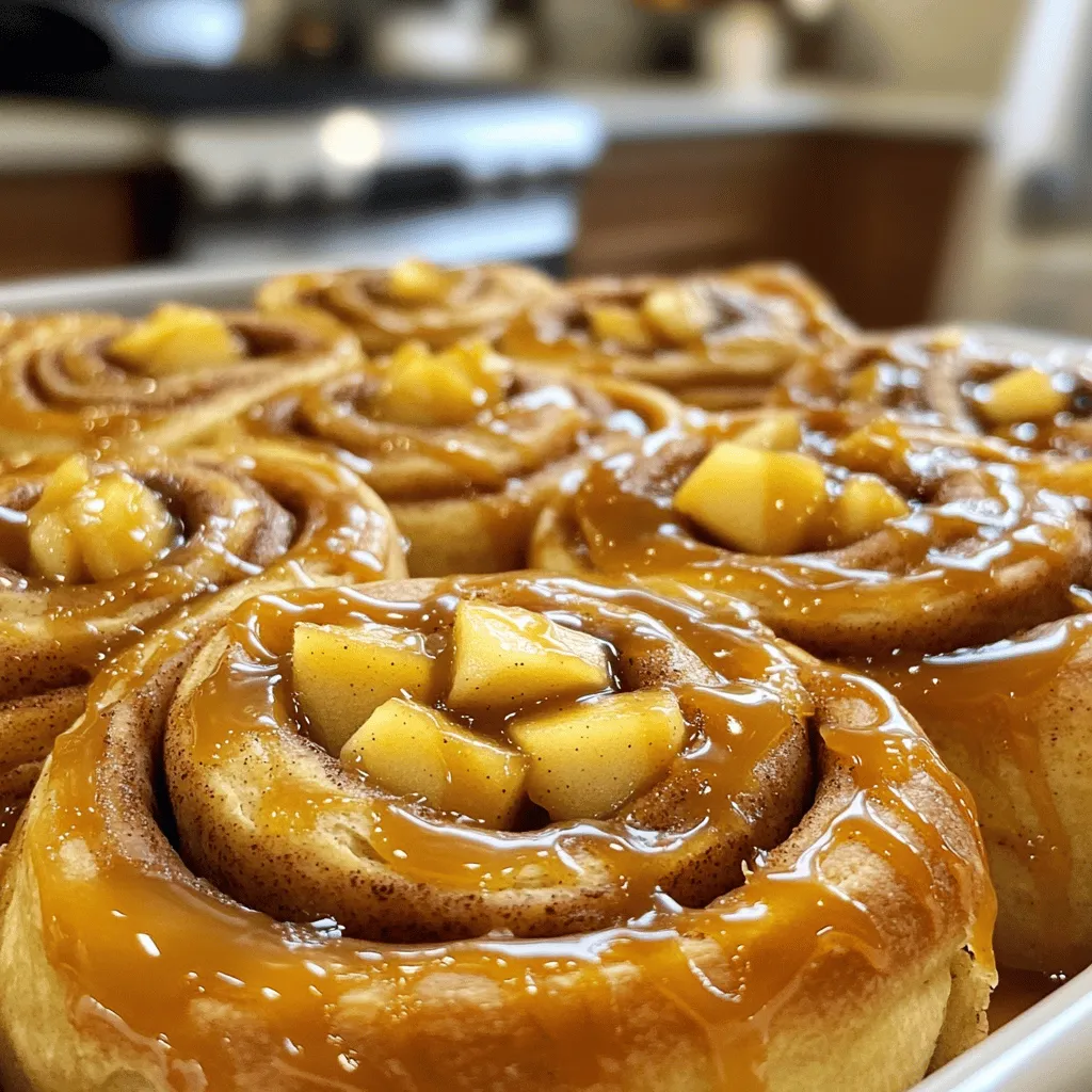 Caramel Apple Cinnamon Rolls Irresistible Sweet Treat