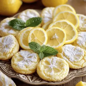 To make super soft lemon cookies, you will need the following ingredients: - 2 ½ cups all-purpose flour - 1 teaspoon baking soda - ½ teaspoon baking powder - ½ teaspoon salt - ½ cup unsalted butter, softened - 1 cup granulated sugar - 1 large egg - 2 tablespoons lemon zest - 1 tablespoon lemon juice - 1 teaspoon vanilla extract - ½ cup powdered sugar Each ingredient plays a key role. The flour gives structure, while the baking soda and baking powder help the cookies rise. Salt enhances flavor and balances sweetness. Softened butter mixes well with sugar, creating a fluffy base. The egg adds moisture and binds everything together. Fresh lemon zest and juice bring that bright, zesty flavor that makes these cookies special. Lastly, vanilla extract rounds out the taste. When you dust the finished cookies with powdered sugar, it adds a sweet touch that makes them look and taste delightful. This combination of ingredients creates a treat that's hard to resist! - Preheat oven to 350°F (175°C). - Prepare baking sheets with parchment. - First, combine the dry ingredients. In a bowl, whisk together 2 ½ cups of all-purpose flour, 1 teaspoon of baking soda, ½ teaspoon of baking powder, and ½ teaspoon of salt. This mix is important for texture. - Next, beat ½ cup of softened unsalted butter with 1 cup of granulated sugar until fluffy. Use an electric mixer for best results. This step takes about 3-4 minutes. - Add 1 large egg, 2 tablespoons of lemon zest, 1 tablespoon of lemon juice, and 1 teaspoon of vanilla extract to the butter-sugar mix. Blend until smooth and all ingredients are mixed well. - Gradually incorporate the dry mixture into the wet mixture. Mix gently until just blended. It's fine if some flour streaks remain. - Using a cookie scoop or two tablespoons, portion out the dough onto the baking sheets. Leave about 2 inches of space between each cookie. - Lightly flatten the tops of the cookies. Use the back of a glass or your palm. These cookies won’t spread much when baking. - Place the baking sheets in the oven and bake for 10-12 minutes. The cookies should be lightly golden around the edges but soft in the center. - After baking, remove the sheets from the oven. Let the cookies cool on the sheets for about 5 minutes. This helps them firm up. - Gently transfer the cookies to a wire rack. Allow them to cool completely. Once cool, dust with powdered sugar for a sweet finish. These steps ensure you create soft, tasty lemon cookies that everyone will love. To get your cookies super soft, use room temperature ingredients. This means your butter and egg should not be cold. Soft butter mixes better, making a fluffy dough. When mixing your dough, be gentle. Overmixing can make cookies tough. Stop mixing as soon as you see no flour streaks. It’s okay if the dough looks a bit lumpy. For a lovely finish, dust your cookies with powdered sugar. This adds a sweet touch. Use a fine sieve to sprinkle it on evenly. You can also garnish your cookies. Add thin slices of fresh lemon on the side. A few mint leaves can make it pop. This makes your cookies look fancy and inviting. One common mistake is not measuring flour correctly. Too much flour can make cookies dry. Use a kitchen scale or scoop flour lightly into your measuring cup. Another mistake is overbaking. Keep an eye on your cookies while they bake. They should be lightly golden around the edges. The centers should feel set but soft. If they look too brown, they may be overbaked. {{image_4}} You can add poppy seeds for a fun crunch. Just mix in 2 tablespoons of poppy seeds with the dry ingredients. This small change adds great texture. You can also try different citrus zest. Lime or orange zest gives a new twist. Each option brings its own unique flavor to the cookie. If you need gluten-free cookies, use a gluten-free flour blend. Look for blends made for baking, as they work best. For egg replacements, you can use applesauce. A quarter cup of unsweetened applesauce works well. You can also use flaxseed meal mixed with water. This gives a similar texture and binds the dough. For the holidays, add spices like cinnamon or nutmeg. Just a pinch can make these cookies festive. In summer, mix in fresh berries. Blueberries or raspberries blend well with lemon. They add color and a juicy burst of flavor. These seasonal changes keep the recipe fun and fresh. To keep your super soft lemon cookies fresh, store them in an airtight container. This helps maintain their chewy texture. Place a piece of bread inside the container. The bread will help keep the cookies moist. You can also put wax paper between layers of cookies to prevent sticking. For best results, store your cookies at room temperature. Avoid keeping them in the fridge, as cold can make them dry. You can freeze cookie dough to bake later. Scoop the dough into balls and place them on a baking sheet. Freeze them for about one hour until firm. Then, transfer the frozen dough balls into a freezer bag. They can stay fresh for up to three months. When you're ready to bake, take out the dough. Let it thaw in the fridge overnight before baking. This helps the cookies bake evenly. You can also bake from frozen. Just add an extra minute or two to the baking time. At room temperature, your lemon cookies last about five days. Keep them in an airtight container for the best quality. Watch for signs of spoilage. If the cookies smell off or look hard, it’s time to toss them. Fresh cookies should be soft and inviting, so enjoy them while they last! Soft cookies come from a mix of key ingredients. The butter gives moisture. The egg adds richness and helps bind. Flour type matters too. Using all-purpose flour creates a tender texture. Baking soda helps them rise but keep the soft feel. Yes, you can use lemon extract. However, the flavor is stronger. Extract gives a more concentrated taste. Juice offers fresh notes that brighten the cookie. If you use extract, use less than the juice amount. Start with 1 teaspoon and adjust to taste. Yes, lemon cookies freeze well. To freeze, let them cool completely. Place cookies in a single layer in an airtight container. Separate layers with parchment paper. For thawing, simply leave them at room temperature. They'll taste fresh and soft, just like when baked! To make lemon cookies, we combined simple ingredients and followed easy steps. Proper techniques help create the perfect texture and flavor. Remember to measure your flour right to avoid common mistakes. You can even add fun twists with seasonal flavors or dietary swaps. Store your cookies well to keep them fresh for longer. Enjoy baking these delightful treats for yourself or share them with friends. With these tips, you're ready to create delicious lemon cookies that everyone will love!