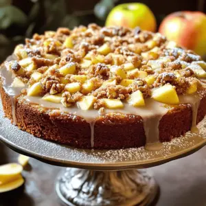 - 2 cups all-purpose flour - 1/2 cup granulated sugar - 1/2 cup packed brown sugar - 1 tsp baking powder - 1/2 tsp baking soda - 1/2 tsp salt - 1 tsp ground cinnamon - 1/2 cup unsalted butter, softened at room temperature - 2 large eggs, at room temperature - 1 cup buttermilk, at room temperature - 2 medium apples, peeled and diced (approximately 2 cups) - 1/2 cup chopped walnuts or pecans (optional) - 1 cup all-purpose flour - 1/2 cup packed brown sugar - 1/2 tsp ground cinnamon - 1/4 cup unsalted butter, melted - 1/2 cup powdered sugar - 1 tbsp milk (plus more if needed) - 1/2 tsp ground cinnamon This cake brings together sweet apples and a rich crumb. The cinnamon drizzle adds a touch of warmth. Each ingredient plays a key role in creating the perfect balance. Enjoy the process of mixing and baking. Your kitchen will smell amazing! Start by preheating your oven to 350°F (175°C). This step is key. It ensures even baking. While your oven heats, prepare a 9x13 inch baking pan. Grease it well with butter or non-stick spray. This keeps your cake from sticking. In a large bowl, combine the dry ingredients. Mix 2 cups of all-purpose flour, 1/2 cup of granulated sugar, 1/2 cup of packed brown sugar, 1 tsp of baking powder, 1/2 tsp of baking soda, 1/2 tsp of salt, and 1 tsp of ground cinnamon. Whisk these together until smooth. In another bowl, cream 1/2 cup of softened butter. Use a hand mixer or whisk until fluffy. Add 2 large eggs, one at a time. Mix well after each egg. Pour in 1 cup of buttermilk, stirring until smooth. Slowly add the flour mix. Fold gently until just combined. This helps keep the cake light. In a small bowl, mix 1 cup of flour, 1/2 cup of packed brown sugar, and 1/2 tsp of ground cinnamon. Add 1/4 cup of melted butter and mix until it looks like coarse crumbs. Set this aside for later. Pour your cake batter into the prepared pan. Spread it out evenly. Sprinkle the crumb topping generously over the batter. Place the pan in your preheated oven. Bake for 40-45 minutes. To check for doneness, insert a toothpick in the center. It should come out clean when the cake is done. While the cake bakes, make the cinnamon drizzle. In a small bowl, whisk together 1/2 cup of powdered sugar, 1 tbsp of milk, and 1/2 tsp of ground cinnamon. If it’s too thick, add a bit more milk. Once the cake cools for 10-15 minutes, drizzle the glaze over the top. Enjoy the sweet aroma! To make a crumb topping that stands out, use cold butter. This keeps the crumbs from getting too soft. Mix the flour, brown sugar, and cinnamon first. Then, add melted butter. Stir until the mix looks like coarse crumbs. Do not overwork it! You want those big, crunchy pieces. Sprinkle it evenly over the batter before baking. This gives the cake a lovely texture. You can swap ingredients to suit your taste. Instead of apples, try pears or berries. For extra spice, add nutmeg or ginger to the batter. If you like more crunch, sprinkle in some oats with the crumb topping. Want a nutty flavor? Use almond flour instead of all-purpose flour. These small changes can make a big difference in flavor. For a stunning presentation, place the cake on a pretty cake stand. A dusting of powdered sugar adds a touch of elegance. You can also drizzle extra cinnamon glaze over the top. Add fresh apple slices or a scoop of vanilla ice cream on the side. This not only looks great but also adds a refreshing contrast to the warm cake. Enjoy your creation! {{image_4}} You can use many types of apples in this cake. Each type brings its own taste. I love using Granny Smith apples. They add a nice tartness that balances the sweetness. Honeycrisp apples are also great. They are sweet and juicy, perfect for baking. You can try Fuji apples for extra sweetness. If you prefer a softer texture, go with McIntosh apples. Mix different apples for a more complex flavor. If you want a nut-free cake, just skip the nuts. The cake will still be delicious. You can add extra apples to keep the texture. Apples keep the cake moist and tasty. You can also add a bit of extra cinnamon for flavor. This will help make up for the missing nuts. Everyone can enjoy this cake without nuts! For a gluten-free cake, swap the all-purpose flour. Use a gluten-free flour blend instead. Make sure it's a one-to-one swap for best results. You may need to add an extra egg for binding. This helps keep the cake moist and fluffy. Always check labels to ensure all ingredients are gluten-free. Enjoy a tasty cake that everyone can eat! To store leftover cake, let it cool completely. Then, wrap it tightly in plastic wrap. This keeps the cake fresh. You can also place it in an airtight container. Store it at room temperature for up to three days. If you want it to last longer, the fridge is a good option. You can freeze Apple Crumb Cake for later. First, let the cake cool completely. Then, slice it into individual pieces. Wrap each piece in plastic wrap, and then in aluminum foil. This protects it from freezer burn. Place the wrapped cake in a freezer bag or container. It can last up to three months in the freezer. To enjoy the cake warm, preheat your oven to 350°F (175°C). Place the cake slices on a baking sheet. Heat them for about 10 minutes. You can also use the microwave. Heat each slice for about 20-30 seconds. Make sure to check that it’s warm but not too hot. Enjoy that warm cinnamon flavor with each bite! Yes, you can use other fruits. Pears or berries work well. Just keep the amount the same. Make sure to cut them into small pieces. This keeps the texture nice and even. To check if the cake is done, use a toothpick. Insert it into the center of the cake. If it comes out clean, the cake is ready. It usually takes 40 to 45 minutes to bake. You can make this cake ahead of time. Just bake it and let it cool. Cover it well and store it at room temperature. It stays fresh for about three days. You can also freeze it for longer storage. Serve the cake warm or at room temperature. Drizzle it with cinnamon glaze for extra flavor. You can also add a scoop of vanilla ice cream on top. This adds a lovely creamy touch. If you want, garnish with fresh apple slices for a nice look. We covered all you need to know for making apple crumb cake. We listed the key ingredients, detailed easy steps for baking, and shared tips for a tasty topping. Plus, we explored variations for dietary needs and how to store leftover cake. In the end, this dessert can be simple and fun to make. Enjoy baking, and don’t forget to share your creation with friends!