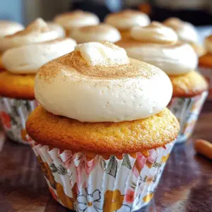 - 1 ½ cups all-purpose flour - 1 cup granulated sugar - 1 ½ teaspoons baking powder - ½ teaspoon baking soda - ½ teaspoon salt To create a great base for my chai latte cupcakes, I use these dry ingredients. All-purpose flour gives the cupcakes structure. The granulated sugar adds sweetness, while baking powder and baking soda help them rise. Salt enhances the overall flavor, making each bite better. - 1 ½ teaspoons ground cinnamon - ½ teaspoon ground ginger - ¼ teaspoon ground cardamom - ¼ teaspoon ground cloves These spices give my cupcakes that chai flavor. Ground cinnamon adds warmth and sweetness. Ginger brings a subtle heat, while cardamom and cloves add depth. Combining them makes the taste both cozy and exciting. - ½ cup unsalted butter, softened - 2 large eggs, at room temperature - 1 cup buttermilk, at room temperature - 1 teaspoon vanilla extract - 1 cup brewed chai tea, cooled For moist and flavorful cupcakes, I use these wet ingredients. Softened butter makes the batter creamy. Eggs add richness, while buttermilk keeps them tender. Vanilla extract adds a lovely aroma, and brewed chai tea gives that signature chai taste. It adds both moisture and flavor, making the cupcakes truly special. First, preheat your oven to 350°F (175°C). While it warms up, grab a muffin tin and line it with cupcake liners. This makes it easy to remove the cupcakes later. In a large mixing bowl, whisk together these dry ingredients: - 1 ½ cups all-purpose flour - 1 cup granulated sugar - 1 ½ teaspoons baking powder - ½ teaspoon baking soda - ½ teaspoon salt - 1 ½ teaspoons ground cinnamon - ½ teaspoon ground ginger - ¼ teaspoon ground cardamom - ¼ teaspoon ground cloves Make sure everything is mixed well. This blend gives the cupcakes their chai flavor. In a separate bowl, cream together ½ cup softened unsalted butter. Use an electric mixer on medium speed. Mix until it’s smooth and fluffy. Next, add in 2 large eggs, 1 cup buttermilk, and 1 teaspoon vanilla extract. Mix until all these wet ingredients are well blended. Now, slowly add the dry ingredients to the wet mixture. Stir gently until just combined. Be careful not to overmix. This can make your cupcakes dense. Finally, fold in 1 cup cooled brewed chai tea. The batter should be smooth and well-mixed. Using a cookie scoop or spoon, divide the batter evenly among the cupcake liners. Fill each about two-thirds full. This allows room for rising. Place the muffin tin in the preheated oven. Bake for 18-20 minutes. To check for doneness, insert a toothpick into the center of a cupcake. It should come out clean. Once baked, take the cupcakes out of the oven. Allow them to cool in the pan for 5 minutes. Then, transfer them to a wire rack to cool completely. While the cupcakes cool, it’s time to make the cream cheese frosting. In a mixing bowl, beat 4 oz softened cream cheese until smooth and creamy. Gradually add 1 cup powdered sugar, 2 tablespoons milk, and 1 teaspoon vanilla extract. Mix until the frosting is light and spreadable. After the cupcakes cool completely, frost each one generously with the cream cheese frosting. You can use a spatula or piping bag. For a lovely finish, sprinkle a light dusting of ground cinnamon on top of each frosted cupcake. To make your cupcakes light and fluffy, avoid overmixing the batter. Overmixing can lead to dense cupcakes. Use room temperature ingredients, like butter, eggs, and buttermilk. They blend better and create a smooth batter. Want to boost the flavor? Consider adding a pinch of nutmeg or some vanilla bean paste. You can also try a touch of black pepper for a surprising kick. These small additions can elevate the chai flavor and make your cupcakes even more delightful. For a charming touch, arrange your chai latte cupcakes on a beautiful platter. Pair them with small cups of brewed chai tea. You can add a cinnamon stick next to each cupcake as a lovely garnish. This not only looks nice but also enhances the chai experience for your guests. {{image_4}} You can easily swap in pumpkin puree for a seasonal twist. This change adds rich flavor and moisture. Use one cup of pumpkin puree in place of half the chai tea. You will still get the warm spices from the chai. The pumpkin makes these cupcakes perfect for fall gatherings. If you need a gluten-free version, just substitute the all-purpose flour. Use a gluten-free flour blend instead. This way, you still enjoy the tasty chai flavors. Make sure to check the blend has a good texture for baking. Many blends work well for cupcakes. Frosting can change the whole feel of your cupcakes. Try buttercream for a sweet, creamy topping. For a lighter option, use vegan frosting made from coconut cream. Each frosting type will add its own charm. Feel free to experiment with flavors too! To keep your chai latte cupcakes fresh, store them in an airtight container. Place a layer of parchment paper between the cupcakes to prevent sticking. This method keeps them moist and tasty for up to three days at room temperature. If you want to keep them longer, store them in the fridge. Just be sure to seal them well to avoid drying out. Freezing is a great option if you have extra cupcakes. First, let them cool completely. Wrap each cupcake in plastic wrap tightly. Then put them in a freezer bag, removing as much air as possible. You can freeze them for up to three months. When you're ready to enjoy, transfer them to the fridge to thaw overnight. For a quick thaw, leave them at room temperature for about an hour. If you have extra frosting, store it separately in an airtight container. It can last in the fridge for up to a week. Just make sure to cover it well to prevent drying. When you're ready to use the frosting again, let it sit at room temperature for about 30 minutes. Then, re-whip it lightly to make it spreadable again. The key to moist cupcakes lies in the temperature of your ingredients. Use room temperature butter, eggs, and buttermilk. This helps them mix well. When you mix your batter, do not overmix. Mixing just until combined keeps the cupcakes light and fluffy. Yes, you can make these cupcakes ahead of time. Bake them a day or two before serving. Store them in an airtight container. This keeps them fresh. You can frost them right before serving. This makes them look and taste their best. Many local bakeries and cafes serve chai latte cupcakes. Check out specialty coffee shops. They often have unique cupcakes. If you want homemade, you can try making them yourself. It’s fun and rewarding! To adjust sweetness, you can reduce the sugar. Use less granulated sugar in the batter. You can also try natural sweeteners like honey or maple syrup. These add flavor without being too sweet. Just adjust the liquid in your batter to keep the right texture. In this post, we explored how to make delicious chai latte cupcakes. We covered key ingredients, including dry and wet components that create a rich flavor. You learned step-by-step instructions for baking and frosting. I shared tips to perfect texture and ways to enhance taste, along with fun variations and storage methods. Baking can be fun and creative. Enjoy making these cupcakes and sharing them with others!