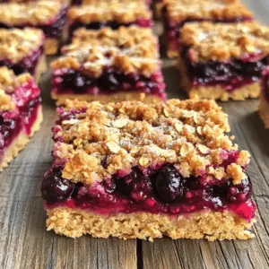 You can use fresh or frozen huckleberries for this recipe. Fresh huckleberries taste bright and sweet. They give your crumb bars a lovely burst of flavor. If you cannot find fresh ones, frozen huckleberries work well too. They are picked at their peak and frozen quickly. This keeps their taste and nutrients intact. Just make sure to thaw them before use. Here are the dry ingredients you will need for Huckleberry Crumb Bars: - 1 cup all-purpose flour - 1 cup rolled oats - 1/2 teaspoon baking powder - 1/4 teaspoon sea salt - 1/2 teaspoon ground cinnamon These ingredients form the base of the crumb mixture. The flour and oats give the bars a nice texture. The baking powder helps them rise a bit, while salt and cinnamon add depth to the flavor. To make your crumb bars even more tasty, you can add these flavor enhancers: - 1/2 cup granulated sugar (plus extra for huckleberries) - 1 tablespoon freshly squeezed lemon juice - 1 teaspoon pure vanilla extract - 1/2 cup unsalted butter, melted The sugar sweetens the huckleberries and balances their tartness. Lemon juice adds a bright note, enhancing the huckleberry flavor. Vanilla extract gives a warm, sweet aroma. The melted butter binds everything together, making it rich and delicious. You can find the full recipe in the detailed instructions above. First, preheat your oven to 350°F (175°C). This ensures even baking. Next, take a 9x9 inch baking pan. Lightly grease it or line it with parchment paper. This step helps when you remove the bars later. In a bowl, combine 2 cups of huckleberries with 1/4 cup of granulated sugar. Add 1 tablespoon of lemon juice and 1 teaspoon of vanilla extract. Toss the huckleberries gently. Set this aside so they can soak up the flavors. In another large bowl, mix together 1 cup of all-purpose flour, 1 cup of rolled oats, 1/2 teaspoon of baking powder, 1/4 teaspoon of sea salt, and 1/2 teaspoon of cinnamon. Then, pour in 1/2 cup of melted butter. Stir with a fork until the mixture looks crumbly. Save about 1 cup of this for the topping later. Press the remaining crumb mixture into the bottom of your prepared pan. Make it firm and even. Next, spread the huckleberry mix over the top. Make sure it covers the crumb base well. Finally, sprinkle the reserved crumb mixture over the huckleberries. Place the pan in your preheated oven. Bake for 30-35 minutes. You want the top to be golden brown and the berries to bubble. After baking, take the pan out of the oven. Let it cool for at least 10 minutes. Then, transfer the bars to a wire rack. Allow them to cool completely. Once cool, cut into squares and enjoy this delightful treat! To get a great crumb texture, use cold butter. Cold butter helps create those nice, crumbly bits. When you mix the butter with dry ingredients, do not overwork it. The mixture should look like coarse crumbs. This technique ensures that the bars stay light and airy. For even baking, make sure to spread the batter evenly in the pan. Use a spatula to smooth the top before baking. This helps the heat circulate well. Keep an eye on the time, as ovens can vary. If the edges brown too quickly, cover them with foil. Serve the huckleberry crumb bars warm or at room temperature. They taste great on their own or with a scoop of vanilla ice cream. A sprinkle of powdered sugar on top adds a nice touch. You can also serve them with fresh huckleberries for a pretty plate. For the full recipe, check out the complete guide above! {{image_4}} You can easily switch huckleberries for other fruits. Blueberries, raspberries, or blackberries all work well. Each fruit brings its own flavor and unique taste. When using these fruits, keep the amount the same. For example, use 2 cups of blueberries instead of huckleberries. This keeps the recipe simple and delicious. If you need gluten-free bars, swap out the all-purpose flour for gluten-free flour. This change will keep your crumb bars safe for those with gluten issues. You can also use certified gluten-free oats to ensure no cross-contamination. Your bars will still taste amazing, and everyone can enjoy them. For a fun twist, add nuts or chocolate chips to the crumb mixture. Chopped walnuts or pecans add great crunch and flavor. You can also mix in 1 cup of chocolate chips for a sweet surprise. Just fold them into the crumb mixture before pressing it into the pan. This little change will make your crumb bars even more special and enjoyable. Feel free to explore these variations and make the recipe your own. You can find the full recipe in the earlier sections. Enjoy your baking! To keep your huckleberry crumb bars fresh, store them in an airtight container. This helps prevent them from drying out. You can keep them at room temperature for up to three days. If you want them to last longer, refrigerate them. They will stay good for about a week in the fridge. Freezing is a great option if you want to save some bars for later. First, cut the bars into squares. Place the squares in a single layer on a baking sheet. Freeze them until solid, about two hours. Next, transfer them to a freezer bag or container. They can last up to three months in the freezer. Just remember to label the bag with the date. To enjoy your huckleberry crumb bars warm, you can reheat them easily. Preheat your oven to 350°F (175°C). Place the bars on a baking sheet and cover them loosely with foil. Heat for about 10-15 minutes until they are warm. You can also use a microwave. Heat each square for about 15-20 seconds. Enjoy the warm, gooey goodness! You can tell when the bars are done by looking at the top. It should be lightly golden brown. You will also see the huckleberries bubbling. If you insert a toothpick, it should come out clean from the crumb topping. Yes, you can use blueberries instead of huckleberries. Blueberries will still give you that sweet and tart flavor. Just make sure to adjust the sugar if needed. The texture will remain similar, and the bars will still be delightful. You can store Huckleberry Crumb Bars for up to five days at room temperature. Keep them in an airtight container to maintain freshness. If you want to store them longer, you can freeze them. These bars are great on their own, but you can serve them with a scoop of vanilla ice cream. Whipped cream or a drizzle of warm caramel sauce also adds a nice touch. Pair them with a cup of tea or coffee for a cozy treat. You can find the full recipe for Huckleberry Crumb Bars in the earlier section. It includes all the ingredients and steps you need to make this delicious treat. Enjoy the process and happy baking! We explored huckleberry crumb bars from top to bottom. You learned about fresh versus frozen huckleberries and how to enhance flavors. I provided step-by-step instructions to bake the perfect bars, along with tips to achieve the best texture. We also discussed variations, storage, and answered common questions. In the end, baking these bars is fun and rewarding. Enjoy sharing them with friends and family!