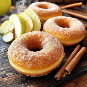 To make these tasty cinnamon apple cider doughnuts, you will need: - 1 cup apple cider - 2 cups all-purpose flour - 1 teaspoon baking powder - 1/2 teaspoon baking soda - 1 teaspoon ground cinnamon - 1/2 teaspoon ground nutmeg - 1/2 teaspoon salt - 1/2 cup granulated sugar - 1/4 cup packed brown sugar - 2 large eggs - 1/2 cup unsweetened applesauce - 1/4 cup vegetable oil - 1 teaspoon vanilla extract - 1/4 cup granulated sugar (for coating) - 1 teaspoon ground cinnamon (for coating) You can swap some ingredients if needed. For the apple cider, you can use apple juice for a sweeter taste. If you want a gluten-free option, use gluten-free flour blends. Instead of eggs, you can use flaxseed meal mixed with water as a binder. Applesauce can be replaced with mashed bananas for a different flavor. Using fresh ingredients is key for great taste. Fresh apple cider adds a rich flavor that enhances the doughnuts. Fresh spices like cinnamon and nutmeg pack a punch. They make each bite fragrant and delightful. Fresh eggs and applesauce also improve texture. They help create a soft, fluffy doughnut that melts in your mouth. Always check the expiry dates on your ingredients. Freshness matters when you want to impress with your baking! Start by making the apple cider reduction. Pour 1 cup of apple cider into a medium saucepan. Heat it over medium heat until it gently boils. Let it simmer for 15 to 20 minutes. The goal is to reduce it to about 1/2 cup. This step brings out a rich apple flavor. Once it's reduced, take it off the heat and let it cool fully. While the cider cools, preheat your oven to 350°F (175°C). Grab a doughnut pan and grease it well with non-stick spray. In a large bowl, mix together your dry ingredients. Combine 2 cups of all-purpose flour, 1 teaspoon baking powder, 1/2 teaspoon baking soda, 1 teaspoon cinnamon, 1/2 teaspoon nutmeg, and 1/2 teaspoon salt. Whisk until they blend nicely. In another bowl, whisk together the sugars, eggs, applesauce, vegetable oil, vanilla extract, and the cooled apple cider. Mix until it's smooth. Next, pour the wet mix into the dry mix. Stir gently with a spatula. Remember, it’s okay if there are a few lumps. Now, spoon the batter into your greased doughnut pan. Fill each mold about two-thirds full. This allows space for the doughnuts to rise. Place the pan in the preheated oven and bake for 12 to 15 minutes. The doughnuts should turn golden brown. To check for doneness, insert a toothpick into the center; it should come out clean. After baking, let the doughnuts cool in the pan for about 5 minutes. Then, move them to a wire rack. While they're still warm, mix 1/4 cup sugar with 1 teaspoon cinnamon in a small bowl. Roll each doughnut in this mixture for a sweet finish. Enjoy these delicious treats warm! To keep your doughnuts light, avoid overmixing. When you combine wet and dry ingredients, stir gently. Use a spatula to fold the batter. It’s okay to have small lumps. Overmixing can make your doughnuts tough, not soft. Follow these simple tips for fluffy doughnuts: - Preheat your oven: Always preheat your oven to 350°F (175°C) before baking. This ensures even cooking. - Grease the pan well: Use non-stick spray to coat the doughnut pan. This helps them come out easily. - Fill the molds correctly: Fill each mold about two-thirds full. This allows room for rising without spilling over. - Check for doneness: Insert a toothpick into the center of a doughnut. If it comes out clean, they are ready. Serve your warm doughnuts for the best taste. Here are some fun ideas: - Pair with a hot drink like apple cider or coffee. - Try adding a drizzle of glaze for extra sweetness. - Serve with fresh fruit or whipped cream for a festive touch. - Arrange them on a platter for a beautiful display. Enjoy the cozy flavors! {{image_4}} You can mix in different flavors to make these doughnuts exciting. Try adding a dash of almond extract for a nutty taste. You might also want to fold in some finely chopped nuts or dried fruit for texture. Want to spice things up? Add a pinch of ginger or cardamom for warmth. Each option gives your doughnuts a unique twist! A simple glaze can take your doughnuts to the next level. Mix powdered sugar with a little apple cider and whisk until smooth. Drizzle this over the warm doughnuts for a sweet finish. Another idea is to use a caramel glaze. Just melt some caramel candies with a splash of cream for a rich topping. The sweet glaze pairs nicely with the cinnamon flavor! If you want a different way to finish your doughnuts, consider some alternative coatings. Instead of the classic cinnamon-sugar, try using powdered sugar or even cocoa powder. For a fun twist, roll the warm doughnuts in crushed cereal or coconut flakes. These coatings add crunch and flavor, making each bite even more delightful! To keep your cinnamon apple cider doughnuts fresh, place them in an airtight container. Make sure they cool completely before storing. This will help prevent any sogginess. Store them at room temperature for up to two days. If you want to keep them longer, consider freezing. When you're ready to enjoy your doughnuts again, reheating is easy. You can use the microwave for about 10 seconds for a quick warm-up. If you prefer a crispy texture, pop them in the oven at 350°F for around 5 minutes. This will revive their lovely golden crust. To freeze your doughnuts, first let them cool completely. Then, wrap each doughnut tightly in plastic wrap. Place the wrapped doughnuts in a freezer-safe bag or container. They can last up to three months in the freezer. When you want one, just thaw it at room temperature, then reheat as mentioned. Enjoy your homemade treats anytime! Homemade cinnamon apple cider doughnuts taste best fresh. They last about two days at room temperature. Store them in an airtight container to keep them soft. If you want them to last longer, put them in the fridge. They can last up to a week there. Just remember, the fridge can make them a bit dry. Yes, you can! To make gluten-free cinnamon apple cider doughnuts, replace all-purpose flour with a good gluten-free blend. Look for one that includes xanthan gum. This will help the doughnuts hold together well. The taste will still be great! Serve these doughnuts warm for the best flavor. They pair nicely with a cup of hot apple cider or coffee. You can also add a simple glaze or sprinkle more cinnamon on top. For a fun twist, serve them with ice cream or whipped cream for a treat! You’ve learned how to make delicious cinnamon apple cider doughnuts from start to finish. We discussed the key ingredients, ways to substitute, and the need for freshness. The step-by-step guide helped you mix, bake, and cool your doughnuts properly. Remember the tips to keep them light and fluffy, and explore fun variations. Lastly, knowing how to store and reheat can keep your doughnuts tasty. Now, you’re ready to enjoy your treats or share them with friends. Happy baking!