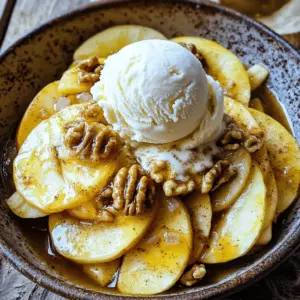 - 4 medium-sized apples (Granny Smith or Honeycrisp) - 2 tablespoons unsalted butter - 1/4 cup packed brown sugar - 1 teaspoon ground cinnamon - 1/2 teaspoon ground nutmeg - 1 teaspoon pure vanilla extract - Pinch of salt - 1/4 cup chopped walnuts or pecans (optional) - Vanilla ice cream for serving (optional) Selecting the best apples for frying Choose Granny Smith for tartness or Honeycrisp for sweetness. Both hold their shape well when cooked. Look for firm apples with no bruises. Alternatives to brown sugar You can use white sugar or coconut sugar. Maple syrup is also a great option for a unique flavor. Substituting nuts If you prefer, skip the nuts or use sliced almonds or hazelnuts. They add a nice crunch and flavor. 1. Heat a large skillet over medium heat. 2. Add 2 tablespoons of unsalted butter. Let it melt completely. Swirl the butter to coat the skillet. 3. Carefully add 4 medium-sized apples, peeled, cored, and sliced. Stir gently to coat the apples in the butter. 4. Sprinkle 1/4 cup of packed brown sugar, 1 teaspoon of ground cinnamon, 1/2 teaspoon of ground nutmeg, and a pinch of salt over the apples. Stir well to coat all slices evenly. 1. Cook the apples for 5-7 minutes. Stir them occasionally. You want them soft, yet firm. 2. Add 1 teaspoon of pure vanilla extract. Stir to combine. Cook for another 1-2 minutes. This step enhances the flavor. 1. If you like nuts, fold in 1/4 cup of chopped walnuts or pecans. This adds a lovely crunch. 2. Remove the skillet from the heat. Let it cool for a few moments before serving. This allows the flavors to settle. Serve the apples warm, topped with ice cream if you wish. Enjoy the delightful mix of flavors and textures! To keep your apples from becoming mushy, cook them on medium heat. Stir them gently and check for softness. You want them tender but not falling apart. Use a heavy skillet. A cast-iron or non-stick pan works best. These types heat evenly, giving you better results. Spices can boost the flavor of your skillet fried apples. Consider adding a pinch of allspice or ginger for warmth. You can also try cardamom for a unique twist. Fresh citrus zest brightens the dish. Just a little lemon or orange zest can add freshness and depth. Skillet fried apples pair well with many dishes. Serve them on top of pancakes or waffles for a sweet start to your day. They also make a great filling for crepes. For dessert, try them with vanilla ice cream. The warm apples and cold ice cream create a delightful contrast. {{image_4}} The best apples for skillet fried apples are Granny Smith and Honeycrisp. These types have a nice balance of tartness and sweetness. They also keep their shape well when cooked. You can try other apples like Fuji or Braeburn for a different taste. Each variety brings its unique flavor to the dish. In terms of seasonal alternatives, consider using local apples during harvest time. This adds freshness to your dish. In fall, you might find Cortland or Jonagold apples, which can also work wonders in this recipe. You can enhance the flavor by adding caramel or maple syrup. A splash of caramel makes it sweet and rich. Maple syrup gives a warm, earthy taste. Both pair well with the spices and apples. Infusing with different spices can also change the dish. Besides cinnamon and nutmeg, you can add ginger or allspice. A pinch of cardamom can give an exotic twist too. Experimenting with spices can bring new life to this classic dessert. For vegan or plant-based options, simply replace butter with coconut oil or vegan butter. This keeps the dish rich and tasty while fitting a vegan diet. If you need a gluten-free option, you're in luck! This recipe is naturally gluten-free, as it uses no flour. Just be mindful of any toppings. Choose gluten-free ice cream or skip it altogether if needed. Enjoy the flavors without worry! To store your skillet fried apples, use an airtight container. This keeps them fresh and tasty. Place the cooled apples in the fridge within two hours of cooking. They will stay good for about three to five days. The longer they sit, the softer they may become. When it’s time to enjoy your apples again, you have options. The stovetop is best for reheating. Just warm them in a pan over low heat. Stir gently to keep them from sticking. If you're short on time, the microwave works too. Heat in short bursts, stirring in between, to keep the texture nice. You can freeze skillet fried apples if you want to save them. First, let them cool completely. Then, place them in a freezer-safe bag or container. Make sure to remove as much air as possible. They can last up to three months in the freezer. When you're ready to eat, thaw them in the fridge overnight. Reheat on the stovetop or in the microwave. This way, you keep the flavor and texture just right. I recommend using Granny Smith or Honeycrisp apples. They have a nice balance of sweet and tart. Granny Smith apples keep their shape well during cooking. Honeycrisp apples add a juicy sweetness that pairs perfectly with spices. Yes, you can! Try using honey or maple syrup instead. These natural sweeteners add flavor without added sugar. Adjust the amount based on your taste. If you want less sweetness, reduce the amount you use. Skillet fried apples shine when served warm. They pair well with vanilla ice cream, creating a creamy contrast. You can also serve them over pancakes or waffles for breakfast. For a cozy dessert, drizzle caramel sauce on top. Absolutely! If you prefer, use pecans or almonds. Chopped walnuts add a nice crunch, but almonds offer a lighter flavor. You can also skip nuts altogether for a nut-free option. Just enjoy the apples and spices! This blog post shows you how to make skillet fried apples. We covered the best ingredients, tips for a perfect texture, and creative ways to serve them. Using different apple types can change the flavor. Remember to store any leftovers properly for later. You can enjoy these apples in many ways, like on pancakes or with ice cream. Now, you are ready to fry some delicious apples and impress everyone with your cooking skills!