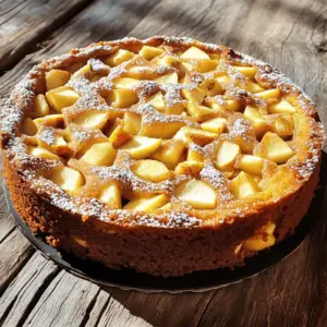 - 2 cups all-purpose flour - 1 ½ teaspoons baking powder - 1 teaspoon baking soda - ½ teaspoon salt - 1 teaspoon ground cinnamon - ½ teaspoon ground nutmeg - ¾ cup unsalted butter, softened - 1 cup brown sugar, firmly packed - ½ cup granulated sugar - 3 large eggs - 1 teaspoon vanilla extract - 1 cup buttermilk - 2 cups apples, peeled, cored, and diced - 1 tablespoon fresh lemon juice - ½ cup walnuts or pecans, chopped (optional) - 1 tablespoon granulated sugar (for topping) When making this cake, gather all these ingredients first. The dry ingredients create the base. The wet ingredients give moisture and sweetness. The apples add flavor and texture. You can choose to add nuts for a nice crunch. The topping sugar gives a sweet finish. Each part plays a role in making this cake a delight. First, preheat your oven to 350°F (175°C). This step is key for even baking. Next, grab a 9x13-inch baking pan. Grease the pan with butter. Then, dust it lightly with flour. This prevents the cake from sticking later. In a medium bowl, whisk together the dry ingredients. Combine 2 cups of all-purpose flour, 1 ½ teaspoons of baking powder, 1 teaspoon of baking soda, ½ teaspoon of salt, 1 teaspoon of ground cinnamon, and ½ teaspoon of ground nutmeg. Mix well and set it aside. In a large bowl, cream together ¾ cup of softened unsalted butter, 1 cup of brown sugar, and ½ cup of granulated sugar. Beat this mixture until it looks light and fluffy. This should take about 3-4 minutes. Then, add 3 large eggs one at a time. Mix well after each egg. Finally, stir in 1 teaspoon of vanilla extract until it blends smoothly. Now, it’s time to combine the mixtures. Gradually add the dry ingredients to the wet mixture. Alternate this with 1 cup of buttermilk. Begin and end with the dry mix. Mix until just combined. Be careful not to overmix; this keeps the cake tender. Prepare your apples by peeling, coring, and dicing them. Coat the apples with 1 tablespoon of fresh lemon juice. If you want to add nuts, use ½ cup of chopped walnuts or pecans. Gently fold the apple mixture into the batter. Make sure the apples are evenly spread. Pour the batter into your prepared baking pan. Use a spatula to smooth the top. Sprinkle 1 tablespoon of granulated sugar over the batter for a crunchy topping. Place the pan in the oven and bake for 35-40 minutes. To check if it’s done, insert a toothpick into the center. If it comes out clean, the cake is ready. Once baked, let the cake cool in the pan for 10 minutes. Then, transfer it to a wire rack to cool completely. To get a soft and fluffy cake, measure your ingredients correctly. Use a scale for accuracy or spoon flour into a cup and level it off. Mix the dry ingredients well before adding them to the wet mix. This ensures even distribution. When combining wet and dry, mix just until you see no dry flour. Overmixing can lead to a dense cake. Baking times can vary based on your oven. Start checking around 35 minutes. Insert a toothpick into the center. If it comes out clean, the cake is done. If not, give it a few more minutes. Remember, every oven is different. Always trust your senses; the cake should look golden on top. Want to make your cake even better? Consider adding a dash of cloves or ginger for warmth. You can also mix in a splash of orange juice for a citrus twist. A teaspoon of almond extract can add depth to the flavor. Feel free to get creative with spices! {{image_4}} If you want a gluten-free cake, use gluten-free flour. You can try almond flour or a blend that replaces all-purpose flour. Make sure to check the package for the right measurements, as they can differ. Using a 1-to-1 gluten-free flour blend is often a good choice. This way, you can enjoy the same great taste without gluten. Choosing the right apples makes a big difference. I recommend using Granny Smith apples for a tart flavor. They balance well with the sweetness of the cake. Honeycrisp apples also work nicely for their crisp texture and sweetness. You can mix different kinds for more flavor. Try using 2 cups of diced apples, which is about 2 medium apples. Spices can add depth to your cake. Consider adding ground cloves or ginger for an extra kick. Just use about 1/4 teaspoon of each. You can also mix in some allspice or cardamom for a warm flavor. These spices pair well with the cinnamon and can elevate your cake to new heights. Play around with the amounts to find your perfect blend. To keep your Cinnamon Apple Cake fresh, wrap it well. Use plastic wrap or foil. You can also place it in an airtight container. This keeps moisture in and prevents the cake from drying out. Store the cake at room temperature if you plan to eat it within a few days. At room temperature, the cake lasts about 3 days. If you refrigerate it, it can stay fresh for up to a week. Just make sure to wrap it tightly. The cold helps keep the flavors strong and the cake moist. To freeze the cake, first let it cool completely. Then, cut it into slices or leave it whole. Wrap each slice or the whole cake in plastic wrap. After that, wrap it in foil for extra protection. Place it in a freezer bag or container. This method keeps the cake fresh for up to 3 months. When you are ready to enjoy it, thaw the cake in the fridge overnight. Then, bring it to room temperature before serving. Yes, you can use other fruits! Pears, peaches, or berries work great. Just chop them up like you do with apples. If you choose a fruit that is juicier, reduce the buttermilk slightly. This helps keep the cake from getting too wet. If you don’t have buttermilk, you can make your own. Mix 1 cup of milk with 1 tablespoon of vinegar or lemon juice. Let it sit for about 5 minutes. This will mimic buttermilk's tangy flavor. You can also use plain yogurt or sour cream, thinned with a bit of water. To keep your cake from sticking, grease the pan well with butter. Then, dust it lightly with flour. Make sure to tap out the excess flour. You can also use parchment paper for extra protection. Cut it to fit the bottom of the pan for easy removal. Yes, you can bake this cake ahead of time. Let it cool completely, then wrap it tightly in plastic wrap. Store it at room temperature for up to three days. For longer storage, place it in the fridge or freezer. Just remember to serve it at room temp or warm it slightly before serving. This guide covered all you need to bake a delicious apple cake. We explored the right ingredients, from dry to wet, plus tasty add-ins. I shared step-by-step instructions to make your baking easy. I also included tips for texture and flavor, variations for gluten-free needs, and smart storage ideas. Now, you have all the tools to create a delightful dessert that impresses. Enjoy your baking journey and savor each bite!