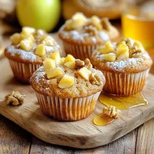 To make these delightful Brown Butter Apple Muffins, gather the following: - 1/2 cup unsalted butter - 1 cup all-purpose flour - 1/2 cup whole wheat flour - 1 teaspoon baking soda - 1/2 teaspoon baking powder - 1/4 teaspoon salt - 1 teaspoon ground cinnamon - 1/2 cup brown sugar, packed - 1/4 cup granulated sugar - 2 large eggs - 1 teaspoon vanilla extract - 1 cup apples, peeled and diced (about 1 medium apple) - 1/2 cup walnuts or pecans, chopped (optional) - 1/4 cup apple cider (or milk) You can elevate your muffins with some fun add-ins. Here are a few ideas: - Chopped dried fruits, like cranberries or raisins - A sprinkle of nutmeg for more spice - Chocolate chips for a sweet twist - Lemon zest for a fresh flavor To bake these muffins, you will need some basic kitchen tools: - Medium saucepan for browning butter - Large mixing bowl for dry ingredients - Whisk for mixing - Spatula for folding ingredients - Muffin tin to bake the muffins - Paper liners or non-stick spray for muffin cups - Wire rack for cooling the muffins These simple yet essential tools will help you create perfect Brown Butter Apple Muffins. Enjoy the process! Start by melting the unsalted butter in a medium saucepan over medium heat. Stir the butter often. Keep an eye on it as it transforms into a rich golden brown. This process takes about 5-7 minutes. You will know it’s ready when it gives off a lovely nutty smell. Once it reaches that stage, take it off the heat and let it cool slightly. In a large bowl, whisk together the all-purpose flour, whole wheat flour, baking soda, baking powder, salt, and ground cinnamon. Make sure to blend them well. This step helps create a uniform texture in your muffins. In a separate bowl, mix the packed brown sugar and granulated sugar with the warm brown butter. Stir until the mixture looks smooth and well combined. Allow it to cool for a few minutes before moving to the next step. Once your butter mixture is cool, add the two large eggs and vanilla extract. Whisk everything together until you have a smooth blend. This step ensures the eggs mix well without cooking from the warm butter. Gently add the diced apples and chopped nuts to the mixture. Use a spatula to fold them in carefully. Make sure they are evenly spread throughout the batter. This adds great flavor and texture to each bite. Preheat your oven to 350°F (175°C). While the oven heats up, prepare your muffin tin. Line it with paper liners or lightly grease each cup with non-stick spray. This will help the muffins come out easily after baking. Spoon the batter evenly into the muffin cups. Fill each cup about two-thirds full. This allows room for the muffins to rise. Bake them in the oven for 18-20 minutes. Check if they’re done by inserting a toothpick into the center. It should come out clean. Once baked, cool the muffins in the tin for 5 minutes. Then transfer them to a wire rack to cool completely. To make brown butter, heat unsalted butter in a medium saucepan. Stir it often. Watch for it to turn a deep golden brown. This takes about 5 to 7 minutes. The nutty aroma tells you it is ready. Remove it from the heat and let it cool. This step adds rich flavor to your muffins. Mix dry ingredients well. This helps the baking soda and powder work evenly. Do not overmix when you combine wet and dry ingredients. Stop mixing when you see no dry flour. This keeps your muffins soft. Also, be careful with oven temperature. Preheat it to 350°F (175°C) for best results. Store leftover muffins in an airtight container. They stay fresh for about 2 to 3 days at room temperature. If you want them to last longer, freeze them. Wrap each muffin tightly in plastic wrap. Place them in a freezer bag. They can last up to 3 months in the freezer. Just thaw them at room temperature when ready to eat. {{image_4}} You can switch up the flour for different tastes. If you want a gluten-free version, try almond flour or oat flour. These options add a nice flavor and texture. You can also use a mix of all-purpose and whole wheat flour. This mix gives a hearty feel while keeping the muffins light. While apples shine in this recipe, feel free to swap them out. Pears work well too, bringing sweet juiciness. You can also use ripe bananas for a fun twist. If you want a tart bite, add cranberries or blueberries. Just make sure to adjust the sugar if your fruit is very sweet or tart. For a nut-free treat, simply leave out the walnuts or pecans. You can replace them with chocolate chips for a special touch. Sunflower seeds are a great nut-free option, adding a nice crunch. They also pack a protein punch. If you prefer a smoother texture, just skip the nuts altogether. Each muffin packs about 180 calories. Here's how it breaks down: - Fat: 8 grams - Carbohydrates: 27 grams - Protein: 3 grams - Fiber: 1 gram This means each muffin gives you a nice sweet treat without too many calories. Perfect for fall mornings! These muffins are not gluten-free or vegan. They contain wheat flour and eggs. If you want gluten-free muffins, swap the all-purpose flour with a gluten-free blend. For a vegan option, replace eggs with flax eggs and use plant-based butter. Enjoy making these muffins to fit your diet! Yes, you can freeze these muffins. Let them cool completely first. Then, wrap each muffin tightly in plastic wrap or foil. Place them in a freezer-safe bag. They will stay fresh for about three months. When ready to eat, thaw them in the fridge or microwave. To check if the muffins are done, insert a toothpick into the center. If it comes out clean or with a few crumbs, they are ready. The tops should also look golden brown. If they are still wet, bake for another minute or two. You can use other sweeteners if you like. White sugar works well but will change the flavor. Maple syrup or honey can also be used, but you may need to adjust the liquid in the recipe. Keep in mind that brown sugar adds moisture and flavor. No, it is not necessary to use whole wheat flour. You can use all-purpose flour for a lighter texture. Whole wheat flour adds fiber and a nutty flavor, but it's your choice. If you want more nutrition, keep it in the mix. To store leftover muffins, place them in an airtight container. Keep them at room temperature for up to three days. For longer freshness, refrigerate them. If you want to keep them longer, freeze them as mentioned earlier. Enjoy them warm for the best taste! This blog post covers how to make delicious muffins from start to finish. We explored key ingredients, important steps, and useful tips. You learned how to perfect brown butter and avoid common mistakes. We also discussed variations and nutritional info, helping you find what works best for your diet. Use these steps to bake tasty muffins that suit your taste. Remember, baking is as much about having fun as it is about following rules. Enjoy each bite and keep experimenting with flavors to make these muffins your own!