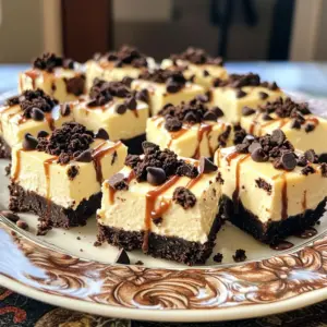 - 1 package (14 Oreos) - 6 additional Oreos for decoration - 8 oz cream cheese (room temperature) - 1/3 cup granulated sugar - 1 tsp pure vanilla extract - 1 cup whipped topping (e.g., Cool Whip) - 1/2 cup mini chocolate chips (optional) - 1/4 cup unsalted butter (melted) Gathering the right ingredients is key to making tasty No-Bake Oreo Cheesecake Bites. Start with one package of Oreos. You will need 14 Oreos for the crust and 6 more for decoration. The cream cheese must be at room temperature for easy mixing. Use 8 ounces for a creamy texture. Next, add 1/3 cup of granulated sugar. This will sweeten the filling. Then, include 1 teaspoon of pure vanilla extract for flavor. The whipped topping, which is 1 cup, gives the bites a light and fluffy feel. If you like chocolate, add 1/2 cup of mini chocolate chips. This is optional but adds a nice crunch. Lastly, have 1/4 cup of melted unsalted butter to help bind the crust. By keeping these ingredients in mind, you will create a delightful treat. Each bite delivers a rich flavor that everyone loves. Enjoy making these simple, tasty treats! First, gather your Oreos. You need 14 for the crust. Use a food processor to crush them. Pulse until they turn into fine crumbs. Then, in a bowl, mix the crumbs with the melted butter. Stir well until the butter coats all the crumbs. This step is key for a tasty crust. Next, grab your mini muffin tin. Line each cup with paper liners. This makes it easy to remove the bites later. Take a teaspoon of the Oreo mixture and scoop it into each cup. Use your fingers or a spoon to press down hard. You want a firm base that holds together well. Now, let’s make the filling. In a large bowl, beat the cream cheese with an electric mixer until it’s smooth. This takes about 2 minutes. Slowly add the granulated sugar and vanilla extract while mixing. Keep going until everything blends into a fluffy mixture. Next, it’s time for the whipped topping. Take your spatula and gently fold it into the cream cheese mix. Do this slowly to keep the mixture light and fluffy. If you like chocolate chips, stir them in now. They add a fun crunch to each bite. Use a spoon to fill each muffin cup with the cheesecake mix. Be careful to fill them close to the top. Leave a tiny space at the top to avoid overflow. This ensures a nice, neat bite when you serve them later. Finally, take the 6 extra Oreos and crush them. Sprinkle these crumbs on top of each cheesecake bite. This adds a nice finish. Place the muffin tin in the fridge. Chill for at least 2 hours. This helps the bites set up and firm nicely. To make these cheesecake bites shine, focus on how you serve them. Place the bites on a nice plate. This small change makes them look fancy. You can drizzle chocolate syrup over the top for a sweet touch. This adds flair and makes them even more tempting. A few mint leaves can add a pop of color too. Mixing too much can ruin the texture. You want a smooth filling, so fold gently. Overmixing can make the cheesecake gritty. Make sure to pack the crust firmly. If the crust is loose, the bites may fall apart. Use your fingers or a spoon to press down hard. A good crust holds everything together. Feel free to get creative with toppings. You can add fresh fruit, like strawberries or raspberries, for a fresh twist. Try different cookies as well. Chocolate cookies can add an extra chocolatey taste. Even graham crackers can work for a different flavor. Mix and match to find your favorite! {{image_4}} You can switch up the flavors of your cheesecake bites. For a chocolate-lovers version, use dark chocolate and cocoa. This makes your bites even richer and more decadent. If you want a fruit-infused version, try adding strawberry puree or blueberry. These fruits add a fresh taste and bright color. If you need gluten-free options, use gluten-free Oreos. They taste great and keep the same texture. For vegan adaptations, swap cream cheese for plant-based cream cheese. Use coconut whipped cream instead of regular whipped topping. These changes make the bites suitable for everyone. You can adjust the recipe for larger gatherings. Simply double the ingredients and use a larger muffin tin. For smaller portions, use a mini muffin tin. This way, you can serve just the right size for each guest. To keep your No-Bake Oreo Cheesecake Bites fresh, store them in the fridge. Place them in an airtight container. This helps to stop moisture from getting in. If you don't have one, use plastic wrap over the muffin tin. This works well too. For longer storage, you can freeze the cheesecake bites. First, place them in a single layer on a baking sheet. Freeze them until solid. Then, transfer them to a freezer-safe container or a zip-top bag. This helps save space in your freezer. To thaw, place the bites in the fridge overnight. This keeps their texture nice and creamy. These cheesecake bites last about five days in the fridge. After that, they may start to spoil. Look for signs like an off smell or a change in texture. If they look dry or have a weird color, it's best to toss them. Enjoy your treats while they are still fresh! No-Bake Oreo Cheesecake Bites last about 4 to 5 days in the fridge. They stay fresh if stored in an airtight container. Keep them cool to maintain their taste and texture. After a few days, they may lose some flavor and firmness. Yes, you can use low-fat cream cheese. It will still work well in this recipe. The bites may be slightly less rich, but they will still taste great. Just make sure the cream cheese is soft before mixing for easy blending. Absolutely! You can make these cheesecake bites a day or two ahead. This makes them perfect for parties or gatherings. Just store them in the fridge until you are ready to serve. They will taste even better after sitting for a while. If you don't have whipped topping, you can use heavy cream. Just whip the cream until it forms stiff peaks, then fold it in gently. You can also use homemade whipped cream for a fresher taste. Both options work well in this recipe. Yes, this recipe is naturally nut-free. The main ingredients do not contain nuts. However, if you use nut-free whipped topping and chocolate chips, you can keep it safe for those with nut allergies. Always check labels to be sure. These No-Bake Oreo Cheesecake Bites are easy and fun to make. You learned how to prepare a tasty Oreo crust, mix a creamy filling, and chill them for best taste. Remember to get creative with toppings and flavors. You can also adapt this recipe for different diets. With proper storage, your cheesecake bites will stay fresh for days. Enjoy your delightful treats, and share them with friends and family! Happy baking!