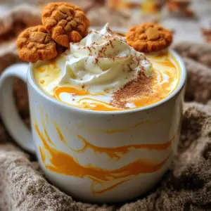 - 2 cups whole milk - 1 cup heavy cream - 1 cup white chocolate chips - 1/2 cup canned pumpkin puree - 1 teaspoon vanilla extract - 1 teaspoon pumpkin spice mix - 1/4 teaspoon ground cinnamon (plus extra for garnish) - Whipped cream (for topping) - Optional: A few pumpkin spice cookies (for garnish) You can swap whole milk for almond milk or oat milk. Each option gives a different flavor. If you want a lighter drink, use low-fat milk. Dark chocolate chips can replace white chocolate for a richer taste. If you don't have pumpkin spice mix, blend cinnamon, nutmeg, and ginger for a homemade version. When picking pumpkin puree, look for 100% pure pumpkin. Check the label to avoid fillers. Canned pumpkin works well, but fresh pumpkin is great too. Roast fresh pumpkin, then blend it until smooth. For the best flavor, choose a variety like sugar pumpkin or pie pumpkin. Start by pouring 2 cups of whole milk and 1 cup of heavy cream into a medium saucepan. Heat it over medium heat. Watch closely as it warms. You want it to steam, not boil. Stir it gently to keep the milk from burning on the bottom. This step gives your drink a creamy base. Once the milk and cream are steaming, add 1 cup of white chocolate chips. Stir them in gently. Keep stirring until they melt completely. The mixture should become smooth and velvety. This is where the magic happens. The white chocolate adds sweetness and richness to your drink. Now, it’s time to mix in the fun stuff! Add 1/2 cup of canned pumpkin puree, 1 teaspoon of vanilla extract, 1 teaspoon of pumpkin spice mix, and 1/4 teaspoon of ground cinnamon. Stir well to combine everything. Make sure the mixture is heated through. This step fills your drink with warm flavors. Remove the saucepan from the heat. Pour the pumpkin spice white hot chocolate into mugs. Top each mug with whipped cream and a sprinkle of cinnamon. For a cute touch, place a pumpkin spice cookie on the rim. Enjoy this cozy drink! To get the creamiest texture, use whole milk and heavy cream. This mix makes your drink rich. Heat the milk and cream slowly. Stir often to stop burning. Once it’s warm, add the white chocolate chips. They melt best in warm liquid. Stir until smooth. Blend in the pumpkin puree next. This makes the drink thick and creamy. You can adjust the sweetness to fit your taste. Start with the recipe as is. Taste it after adding the white chocolate. If you want it sweeter, add more white chocolate chips. You can also use a bit of sugar or maple syrup. Stir well after adding. Always taste before serving to ensure it’s just right. Garnishing adds fun and flair to your drink. Top with whipped cream to make it fluffy. A sprinkle of cinnamon adds warmth and spice. For a special touch, place a pumpkin spice cookie on the mug’s rim. It not only looks great but adds a nice crunch. Remember, presentation makes your drink even more enjoyable! {{image_4}} You can easily make a vegan version of this creamy treat. Just swap out the dairy. Use coconut milk or almond milk for a great base. Replace the heavy cream with full-fat coconut cream. For the white chocolate, look for vegan chocolate chips. Enjoy all the rich flavors without any dairy! Want to make this drink a bit more fun? Add a splash of your favorite liqueur. Rum or bourbon works well with pumpkin spice. Just pour in a shot after mixing in the other ingredients. This adds warmth and a little kick to your cozy drink. You can enhance your pumpkin spice white hot chocolate with extra flavors. Try adding a pinch of nutmeg for a warm twist. Drizzle some caramel sauce on top for sweetness. These small additions can make your drink even more special. Mix and match to find your perfect combination! To store leftover pumpkin spice white hot chocolate, cool it first. Pour it into a clean container. Make sure to seal it tightly. Store it in the fridge for up to three days. This drink is a treat, so try to finish it quickly. When you're ready to enjoy your drink again, pour it into a saucepan. Heat it over low heat. Stir often to prevent burning. You can also use a microwave. Heat it in short bursts, stirring in between. This keeps it creamy and smooth. You can freeze this drink if you want it to last longer. Pour the cooled hot chocolate into ice cube trays. Once frozen, transfer the cubes to a freezer-safe bag. Use these cubes in smoothies or blend with warm milk for a quick treat. Enjoy the flavors of fall any time! Pumpkin spice white hot chocolate is a creamy drink. It blends white chocolate and pumpkin puree. This drink captures the warmth of fall with spices. You get hints of cinnamon and nutmeg. The sweetness from white chocolate pairs well with pumpkin. It’s a cozy treat that warms you up. Yes, you can switch up the milk! Almond milk, oat milk, or soy milk work well. Each milk gives a unique taste and texture. Whole milk makes it rich, while almond milk is lighter. If you choose a non-dairy milk, just ensure it is unsweetened. This keeps the pumpkin spice flavor front and center. To make more servings, simply double the ingredients. Use 4 cups of whole milk and 2 cups of cream. Increase the white chocolate chips to 2 cups. Add 1 cup of pumpkin puree and adjust spices to match. Stir well and heat slowly to keep it creamy. You can serve this drink at parties or gatherings. In this post, I covered how to make a delicious Pumpkin Spice White Hot Chocolate. We explored the key ingredients, including tips for the best pumpkin puree. I provided step-by-step instructions for a smooth blend and shared tips for creamy texture and sweetness. You can try fun variations, like vegan options or spiked versions. Finally, I discussed proper storage methods. With these insights, you can enjoy this cozy drink anytime. Happy sipping!
