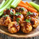 - 1 pound chicken breast, cut into bite-sized pieces - 1/2 cup BBQ sauce (homemade or store-bought) - 1 tablespoon olive oil - 1 teaspoon garlic powder - 1 teaspoon onion powder - 1 teaspoon smoked paprika - 1/2 teaspoon black pepper - 1/2 teaspoon salt - Fresh parsley, finely chopped (for garnish) These ingredients are simple but pack a lot of flavor. The chicken breast serves as a great base for the BBQ sauce. You can use your favorite sauce to suit your taste. Olive oil helps the spices stick and adds moisture. The seasonings—garlic powder, onion powder, smoked paprika, black pepper, and salt—give the chicken a nice kick. Each spice plays a role in making the dish taste great. I love adding fresh parsley on top. It makes the plate look nice and adds a bit of freshness. If you want to impress your guests, this garnish makes a big difference. With these ingredients ready, you're on your way to making tasty air fryer BBQ chicken bites. First, take 1 pound of chicken breast and cut it into bite-sized pieces. In a medium bowl, mix the chicken with: - 1/2 cup of your favorite BBQ sauce - 1 tablespoon olive oil - 1 teaspoon garlic powder - 1 teaspoon onion powder - 1 teaspoon smoked paprika - 1/2 teaspoon black pepper - 1/2 teaspoon salt Stir well to coat every piece in the marinade. Then, cover the bowl with plastic wrap and place it in the fridge. Let it marinate for at least 30 minutes. For a richer taste, leave it for up to 2 hours. Next, you need to preheat the air fryer. Set it to 400°F (200°C) and let it run for about 5 minutes. This helps your chicken bites cook crispy and evenly. Once preheated, it’s time to arrange your chicken bites. Place them in the air fryer basket in a single layer. Avoid overcrowding; this ensures they cook well. If your air fryer is small, you might need to cook in batches. Now, let’s cook the chicken! Air fry the bites for 10 to 12 minutes. Halfway through, pause and shake the basket gently. This helps the chicken cook evenly. They should be golden brown and fully cooked when done. If you want more flavor, you can add extra BBQ sauce. Toss the hot chicken bites in the sauce before serving. It’s a great way to amp up the taste! Carefully take the chicken bites out of the air fryer. Present them on a serving plate. For a nice touch, sprinkle finely chopped fresh parsley on top. It adds color and freshness. Enjoy your tasty BBQ chicken bites! To make your BBQ chicken bites extra tasty, add more flavors. You can mix in a splash of hot sauce for heat. Try adding a teaspoon of honey for sweetness. A dash of Worcestershire sauce gives depth. Fresh herbs like thyme or rosemary also enhance the flavor. You can even switch BBQ sauces for a unique twist. Preheating your air fryer is key. Set it to 400°F for 5 minutes. This step ensures the chicken bites get crispy. Cook in batches if needed to avoid overcrowding. This way, each piece gets even heat. Shaking the basket halfway through helps too. It keeps the chicken from sticking and promotes even cooking. Pair your BBQ chicken bites with fun side dishes. Crunchy celery and carrot sticks add freshness. Serve with a small bowl of extra BBQ sauce for dipping. You can also try ranch or blue cheese dressing. For a full meal, add a simple salad or fries on the side. These options make your dish even more enjoyable! {{image_4}} You can swap BBQ sauce for other tasty options. Try teriyaki sauce for a sweet twist. Honey mustard gives a nice tang, while buffalo sauce adds spice. You can even mix sauces for unique flavors. Each sauce can change the whole dish! You can boost your meal by adding veggies. Consider bell peppers, zucchini, or onions. Cut them into bite-sized pieces and toss them in with the chicken. The air fryer will cook them perfectly. They’ll add color, flavor, and crunch to your chicken bites. Want some heat? It’s easy to add spice! You can mix in cayenne pepper or chili powder with the marinade. For a fun kick, try adding hot sauce to your BBQ sauce. Adjust the heat level to match your taste. You’ll love the extra flavor it brings! After you enjoy your Air Fryer BBQ Chicken Bites, store any leftovers properly. Place the chicken bites in an airtight container. This keeps them fresh and tasty. You can keep them in the fridge for up to three days. If you want, you can also add a layer of plastic wrap before sealing the lid. This adds extra protection from air. To keep your chicken bites crispy while reheating, use the air fryer again. Set it to 350°F (175°C) and warm the bites for about 5-7 minutes. This method helps restore their crunch. You can also use a toaster oven if you don’t have an air fryer. Avoid using the microwave as it can make them soggy. If you want to freeze your chicken bites, let them cool first. Place them in a single layer on a baking sheet and freeze for about an hour. Once frozen, transfer the bites to a freezer-safe bag. Remove as much air as possible before sealing. They can last for up to three months in the freezer. To thaw, place them in the fridge overnight before reheating. Yes, you can use frozen chicken. Just remember to adjust the cooking time. Frozen chicken needs extra time to cook. Add about 5-7 minutes to the cooking time. Always check if the chicken is cooked through before serving. The best temperature for chicken in an air fryer is 400°F (200°C). This high heat gives the chicken a nice crisp. It also cooks the inside well. Always preheat your air fryer for about 5 minutes. This step ensures even cooking. To fix soggy chicken bites, make sure to preheat the air fryer. Cooking in a single layer helps too. Avoid overcrowding the basket. If the bites still come out soggy, give them a few more minutes to cook. This will help them crisp up. Marinate the chicken for at least 30 minutes. For deeper flavor, 2 hours is ideal. Longer marinating times let the flavors soak in better. You can even marinate overnight if you plan ahead. Just keep it in the fridge to stay fresh. Your air fryer BBQ chicken bites are simple and fun to make. Start with fresh chicken and your favorite BBQ sauce, then follow the steps to marinate, cook, and serve. Remember to explore variations like different sauces or adding veggies. Proper storage ensures you enjoy leftovers. Each tip helps you achieve tasty, crispy bites every time. Enjoy your cooking and impress friends with this easy recipe!