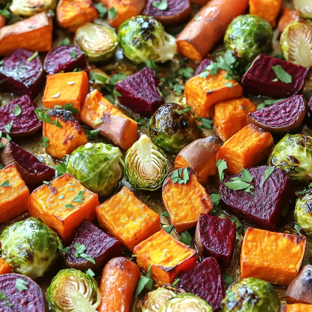 Sheet-Pan Fall Veggies with Tahini Drizzle Delight