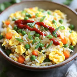 - 2 cups cooked jasmine rice - 2 large eggs - 2 tablespoons chili crisp sauce - 1 tablespoon soy sauce - 1 tablespoon sesame oil - 1 small onion, finely chopped - 2 cloves garlic, minced - 1 small carrot, diced - 1/2 cup frozen peas - 2 green onions, sliced - Salt and pepper to taste You can swap jasmine rice for basmati rice. Both have great texture. If you want a different flavor, use brown rice. Instead of chili crisp sauce, try sriracha or garlic chili sauce. For a vegan option, use tofu instead of eggs. You can also skip the soy sauce and use tamari for a gluten-free choice. Day-old jasmine rice is best for fried rice. It gets dry, which helps it fry well. Basmati rice works nicely too, offering a slightly nutty taste. Avoid sticky rice, as it clumps together. The goal is to have individual grains that fry up nicely. Start by cooking 2 cups of jasmine rice. Day-old rice works best because it feels firmer. Spread the rice on a baking sheet and let it cool. For the best texture, refrigerate the rice overnight. This step helps dry it out slightly, making it perfect for frying. In a large skillet, heat 1 teaspoon of sesame oil over medium heat. Crack in 2 large eggs and scramble gently. Cook the eggs until they are just set, about 1-2 minutes. Remove the eggs and place them in a bowl. Set them aside for later. In the same skillet, add 1 tablespoon of sesame oil and heat it. Once hot, toss in 1 small onion, finely chopped, and 2 minced garlic cloves. Sauté for about 2 minutes until they are soft and fragrant. Next, add 1 small diced carrot and 1/2 cup of frozen peas. Cook this mixture for another 2-3 minutes until the vegetables look bright and tender. Now, increase the heat and add the cold rice to the skillet. Use a spatula to break apart any rice clumps. Stir-fry the rice for about 2 minutes. This gives the rice a nice color and slight toast. Pour in 1 tablespoon of soy sauce and 2 tablespoons of chili crisp sauce. Mix well to coat the rice evenly. Add the scrambled eggs back into the pan, stirring gently. Taste and season with salt and pepper as needed. When the rice is ready, remove the pan from heat. Serve the fried rice in shallow bowls or plates. For a tasty finish, sprinkle sliced green onions on top. You can add a drizzle of extra chili crisp sauce for more flavor. Lime wedges on the side add a refreshing touch! To get the best texture, use day-old jasmine rice. Fresh rice is too soft and sticky. Spread cooked rice on a baking sheet to cool it. This helps dry it out a bit. The dryer the rice, the better it fries. When you heat the rice in the pan, break up any clumps gently. This helps each grain fry evenly and get a nice color. Chili crisp sauce is key for flavor and heat. You can add more or less depending on your taste. If you want a milder dish, start with one tablespoon. Add more chili crisp sauce later if you like it spicier. You can also mix in fresh chili or hot sauce for extra heat. Taste as you go to find your perfect spice level. Using the right tools makes cooking easier. A large skillet or wok works best for frying rice. A spatula helps mix ingredients without breaking the rice. A good knife and cutting board are also essential for chopping vegetables. If you have a rice cooker, it can make perfect rice every time. A storage container is useful for keeping leftover fried rice fresh. {{image_4}} You can make this dish without eggs. Just skip the eggs and add more veggies. Use tofu for protein. Tofu adds a nice texture and absorbs flavors well. You can also use chickpeas for extra protein. They are hearty and filling, too. If you want more protein, try adding chicken or shrimp. Cook the protein first and set it aside. Then add it back when you mix in the rice. Ground turkey is another great option. It cooks fast and blends well with the flavors. Using seasonal vegetables makes this dish even better. In the spring, add asparagus or snap peas. In the fall, try diced squash or sweet potatoes. These veggies add color and taste. You can mix and match based on what you like or what you have at home. To keep your fried rice fresh, store it in an airtight container. Let it cool to room temperature before sealing it. This helps prevent moisture buildup, which can make the rice soggy. Label the container with the date so you know when to use it. For the best taste, reheat fried rice in a pan over medium heat. Add a splash of water or a bit of oil to keep it moist. Stir regularly to heat evenly. You can also use a microwave but cover it with a damp paper towel to retain moisture. Fried rice can last up to four days in the fridge. Make sure to eat it within this time frame for safety and quality. If you notice any off smells or changes in texture, it’s best to discard it. You can use fresh rice, but it may not fry well. Day-old rice has less moisture. This helps it fry up crisp and fluffy. If you use fresh rice, cool it first to reduce moisture. Chili crisp is a spicy condiment made from chili oil, crispy garlic, and onions. You can find it in Asian markets or online. Look for brands like Lao Gan Ma for a popular option. To make chili crisp, heat oil and add chopped garlic, onions, and spices. Cook until golden. Stir in chili flakes and let it cool. Store it in a jar, and use it in many dishes. Yes, this recipe is great for meal prep. It keeps well in the fridge for a few days. Just reheat it in a pan or microwave. You can double the batch for easy lunches. Chili crisp egg fried rice goes well with stir-fried vegetables or grilled meats. You can also serve it with dumplings or a simple salad. The chili crisp adds a nice kick to any meal. This blog post covered all the key steps to make great fried rice. We talked about ingredients, cooking techniques, and tips for the best texture. You can even customize it with different proteins and veggies. Don't forget how to store and reheat your leftovers for great taste. Experiment with spice levels to find what you like best. With these ideas, you can make fried rice that is fun and tasty every time. Enjoy your cooking!