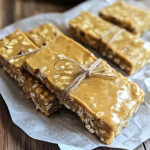 To make these no-bake peanut butter oat protein bars, you will need: - 1 cup rolled oats - 1/2 cup natural peanut butter - 1/4 cup honey or maple syrup - 1/2 cup protein powder (vanilla or chocolate) - 1/4 cup ground flaxseed - 1/4 cup mini chocolate chips (optional) - 1/4 teaspoon salt - 1 teaspoon vanilla extract You can personalize your bars with these fun add-ins: - Chopped nuts (like almonds or walnuts) - Dried fruits (such as cranberries or raisins) - Seeds (like chia or pumpkin seeds) - A sprinkle of cinnamon for warmth These add-ins can change the taste and texture of your bars, making them unique. Each bar provides a healthy snack option. Here’s what you can expect: - Calories: About 150 per bar - Protein: Approximately 6-8 grams, depending on the protein powder - Carbohydrates: Roughly 20 grams - Fiber: Around 3 grams, thanks to oats and flaxseed - Sugars: About 5-7 grams, mainly from honey or syrup These bars are rich in nutrients and perfect for a quick energy boost. First, gather your ingredients. You will need rolled oats, ground flaxseed, and a large mixing bowl. In this bowl, combine 1 cup of rolled oats with 1/4 cup of ground flaxseed. Make sure to stir them well. This step ensures that both ingredients mix evenly. The oats provide texture, while flaxseed adds fiber. Next, take a separate microwave-safe bowl. In this bowl, warm 1/2 cup of natural peanut butter and 1/4 cup of honey (or maple syrup) in the microwave. Heat for about 30 seconds. This softens the peanut butter, making it easier to mix. After warming, stir until smooth. Then, add 1 teaspoon of vanilla extract and 1/4 teaspoon of salt. Mix these well to create a tasty base for your bars. Now, pour this peanut butter mixture over the oats and flaxseed. Use a spatula or your hands to mix everything together. You want it to become a sticky mixture. If you like chocolate, fold in 1/4 cup of mini chocolate chips for a sweet touch. Prepare an 8x8 inch baking pan by lining it with parchment paper. Leave some paper hanging over the edges. This helps you lift the bars out later. Now, press the mixture firmly into the pan. Use a spatula to smooth the top. Make sure it is compact for a good bar structure. Next, place the pan in the fridge. Let it chill for at least 2 hours. This helps the bars firm up. Once they are set, lift them out of the pan using the parchment paper. Cut them into squares or rectangles, depending on how big you want your bars. Enjoy your easy and tasty no-bake protein bars! Start with a large bowl for mixing your ingredients. This gives you space to work. Mix your rolled oats and ground flaxseed first. Stir well to blend these dry parts. When you warm the peanut butter and honey, do it slowly. Heat for just 30 seconds in the microwave. This makes it easier to mix. After warming, stir until smooth. Then, add in the vanilla and salt. Mix these in well. Finally, combine everything together. Use a spatula or your hands to blend until sticky. The key to a great texture lies in your mixing. You want a thick and sticky mix. If it feels too dry, add a little more peanut butter. If it's too wet, sprinkle in more oats. Press the mixture firmly into your pan. This helps the bars hold their shape. After chilling, they should be firm but chewy. The bars must set for at least two hours. This helps all the flavors come together. Wrap your bars in parchment paper for a nice look. Tie them with twine for a rustic feel. You can also stack them in a decorative container. This makes them easy to grab on the go. For a fun twist, serve with fresh fruit or yogurt. The bright colors will make your snack pop. Enjoy these bars anytime as a healthy treat! {{image_4}} You can change the flavor of your bars easily. Try using chocolate protein powder for a rich taste. If you prefer vanilla, that works too! You can also add cocoa powder for a deep chocolate kick. Mix in some cinnamon for warmth. Experiment with peanut butter flavors, like crunchy or honey-roasted. Feel free to swap out ingredients based on what you have. If you can’t use peanut butter, try almond or sunflower seed butter. For sweeteners, maple syrup or agave nectar work well. Use brown rice syrup for a chewy texture. You can also switch the protein powder with plant-based options if you like. Adding fruits or nuts can boost flavor and health benefits. Consider mixing in dried cranberries, raisins, or chopped dates for natural sweetness. Nuts like almonds, walnuts, or pecans add crunch and healthy fats. You can even use seeds like pumpkin or sunflower for extra nutrition. Just remember to chop larger ingredients into small pieces for even mixing. Store your no-bake peanut butter oat protein bars in an airtight container. This helps keep them fresh. Make sure to place parchment paper between layers to prevent sticking. If you stack them, it protects their shape and texture. These bars last about one week in the fridge. After that, they may lose taste and texture. If you want to keep them longer, freezing is a great option. To freeze, wrap each bar in plastic wrap. Then place them in a freezer-safe bag. They can stay fresh for up to three months in the freezer. When you want one, just take it out and thaw it in the fridge overnight. Enjoy your tasty snack anytime! Yes, you can use any protein powder you like. Vanilla and chocolate work best. Each type gives a unique taste. If you prefer plant-based options, try pea or hemp protein. Just keep the same amount in the recipe. These bars last up to one week in the fridge. Store them in an airtight container to keep them fresh. You can also freeze them for up to three months. Just thaw before eating for the best taste. Yes, you can use sun butter or soy nut butter. These give a similar creamy texture. You can also replace peanut butter with pumpkin seed butter. This way, you get a nut-free snack that still tastes great! Absolutely! You can use mashed bananas or applesauce instead. These options add natural sweetness and moisture. Just remember to adjust the amount slightly, as they are wetter than honey or syrup. In this article, we explored the key ingredients and easy steps to make delicious bars. I shared tips for mixing and achieving the best texture. You learned about tasty variations and how to store them properly. Remember, you can adjust flavors and ingredients to suit your taste. Making these bars at home is fun and rewarding. Enjoy your tasty, healthy snacks!