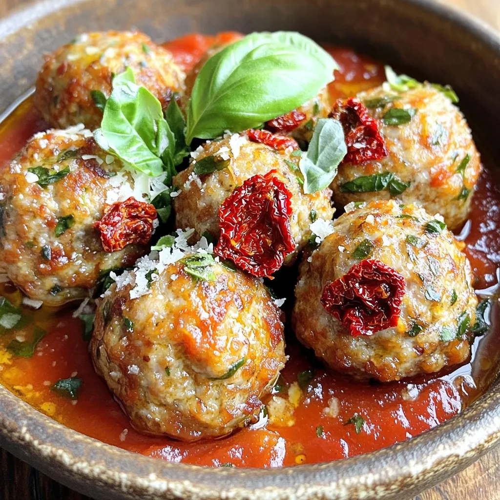 Sun-Dried Tomato Turkey Meatballs Flavorful and Easy