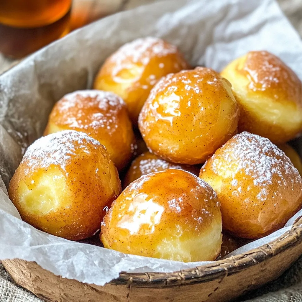 Air Fryer Maple Cinnamon Donut Holes Delight