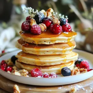 - 1 cup quark cheese - 1 cup whole wheat flour - 1 tablespoon baking powder - 2 large eggs - 1 cup milk or plant-based alternative These main ingredients give the pancakes their soft and fluffy texture. Quark cheese adds protein and creaminess. Whole wheat flour gives a nutty taste and boosts fiber. The baking powder helps pancakes rise. Eggs add richness, while milk makes the batter smooth. - 1 tablespoon honey or maple syrup - 1 teaspoon vanilla extract - 1/2 teaspoon ground cinnamon These enhancers bring warmth and sweetness. Honey or maple syrup adds natural sweetness. Vanilla extract gives a lovely aroma. Ground cinnamon adds spice and flavor depth. Use these to elevate your pancake experience. - 1 cup mixed berries (fresh or frozen) - 1/4 cup chopped nuts (e.g., walnuts, almonds) - Alternative fillings (e.g., chocolate chips, shredded coconut) Optional fillings make these pancakes special. Mixed berries add freshness and juiciness. Chopped nuts provide crunch and healthy fats. You can also use chocolate chips for sweetness or shredded coconut for a tropical twist. These options allow you to customize your pancakes to your taste. {{ingredient_image_2}} In a large bowl, combine these dry ingredients: - 1 cup quark cheese - 1 cup whole wheat flour - 1 tablespoon baking powder - 1/2 teaspoon ground cinnamon Use a whisk or fork to mix them well. You want to break up any lumps in the quark. This step helps to create a smooth batter. In another bowl, whisk together: - 2 large eggs - 1 cup milk (or a plant-based milk) - 1 tablespoon honey or maple syrup - 1 teaspoon vanilla extract Make sure this mixture is smooth and well mixed. This blend adds flavor and moisture to your pancakes. Now, pour the wet mixture into the dry ingredients. Stir gently until they just combine. Do not overmix, or your pancakes will be tough. If the batter seems too thick, add a splash of milk for a better pour. Next, fold in: - 1 cup mixed berries (fresh or frozen) - 1/4 cup chopped nuts (like walnuts or almonds) This will add flavor and texture to your pancakes. Preheat a non-stick skillet over medium heat. Lightly grease the skillet with cooking spray or coconut oil. For each pancake, pour about 1/4 cup of batter onto the skillet. Cook for 2-3 minutes until bubbles form on the surface. Gently flip the pancakes with a spatula. Cook for another 2-3 minutes until golden brown. Once done, place the pancakes on a plate and keep warm. Repeat with the rest of the batter, adding more oil if needed. To make the best stuffed protein quark pancakes, it's key to get the batter right. If your batter is too thick, add a splash of milk. This makes it easier to pour. When mixing, use a gentle hand. Stir just until the wet and dry ingredients blend. Overmixing can make your pancakes tough. Aim for a smooth batter with small lumps. The right skillet temperature is crucial. You want it set to medium heat. If it&rsquo;s too hot, your pancakes will burn. Too low, and they won&rsquo;t cook properly. A non-stick skillet is your best friend here. It helps prevent sticking and makes flipping pancakes easier. Always grease it with cooking spray or coconut oil before pouring in the batter. When serving, stack pancakes high on a plate. This makes a great visual appeal. Drizzle some honey or syrup on top for extra sweetness. For a fresh touch, garnish with more berries. You can also add a dollop of quark on the side. This contrast in flavor and texture makes your pancakes even more delightful. Pro Tips Use Fresh Ingredients: Opt for fresh berries whenever possible for the best flavor and texture in your pancakes. Adjust Consistency: If your batter seems too thick, add a little more milk to achieve the desired pourable consistency for fluffier pancakes. Cook on Medium Heat: Maintain a medium heat for even cooking; too high can burn the pancakes before they're cooked through. Keep Them Warm: Place cooked pancakes in a warm oven while you finish cooking the rest to keep them hot and delicious for serving. {{image_4}} You can switch up the flavor of your stuffed protein quark pancakes easily. Try using different fruits like bananas or apples. Each fruit adds its unique taste and sweetness. You can also change the sweeteners. Instead of honey, use agave syrup or coconut sugar. These alternatives can change the flavor and make the pancakes your own. If you want gluten-free pancakes, use almond flour or oat flour instead of whole wheat flour. These options work well and still taste great. If you follow a vegan diet, you can make simple changes. Use flax eggs instead of regular eggs and choose plant-based milk. These swaps keep the pancakes delicious while meeting dietary needs. Adding extra nutrition is easy with stuffing. You can mix in protein powder or Greek yogurt for a boost. This makes your pancakes more filling and nutritious. If you prefer savory options, think about adding cheese and spinach. These ingredients create a tasty twist, making your breakfast unique and exciting. To keep your pancakes fresh, store them in the fridge. Place them in an airtight container. You can also use parchment paper between layers to avoid sticking. This will help keep them soft. To freeze pancakes, stack them with parchment paper in between. Wrap the stack tightly in plastic wrap, then place it in a freezer bag. This will help keep the pancakes fresh for a long time. You can reheat pancakes in two ways: the microwave or the oven. For the microwave, place a pancake on a plate. Heat for about 20-30 seconds. This is quick and easy. For the oven, preheat it to 350&deg;F (175&deg;C). Place pancakes on a baking sheet. Cover them with foil to keep them moist. Heat for 10-15 minutes. This keeps the texture nice and fluffy. In the fridge, pancakes stay fresh for about 3-4 days. If you freeze them, they can last for up to two months. Enjoy them within this time for the best taste and quality. To make these pancakes dairy-free, swap quark and milk for plant-based options. Use almond, soy, or oat milk as a milk substitute. For quark, try using silken tofu or a dairy-free yogurt. These options provide a similar creamy texture. Keep in mind, the flavor may change slightly. Experiment with different brands to find what you like best. Yes, you can use regular flour instead of whole wheat. However, this change may impact the texture and nutrition of your pancakes. Regular flour makes the pancakes lighter and fluffier. Whole wheat offers more fiber and nutrients, making them healthier. If you want a balance, try using half whole wheat and half regular flour. Quark is a soft cheese popular in many countries. It has a creamy texture and mild flavor. Nutritionally, quark is high in protein and low in fat. It also contains calcium, which is great for bones. Using quark in recipes boosts protein content without adding too many calories. This makes it a smart choice for a healthy breakfast. You can tell pancakes are done by looking for visual cues. Bubbles should form on the surface as they cook. When most bubbles have popped, it's time to flip them. After flipping, look for a golden-brown color on both sides. You can also test texture; they should feel firm and springy. If they are soft or gooey, they need more time. In this article, we explored how to make stuffed protein quark pancakes. We covered essential ingredients like quark cheese and whole wheat flour. You learned step-by-step instructions, tips for perfect pancakes, and variations to try. These pancakes are nutritious and versatile. Feel free to adjust the ingredients to suit your taste or dietary needs. Enjoy experimenting with flavors and fillings. You&rsquo;ll find that these pancakes can fit into any meal or occasion. Happy cooking!