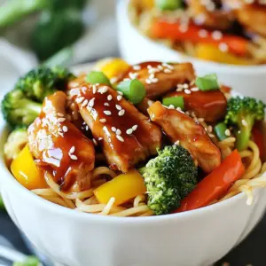 To make Chicken Teriyaki Noodles, gather your ingredients first. You will need: - 300g egg noodles or rice noodles - 2 chicken breasts, thinly sliced - 1 cup broccoli florets - 1 bell pepper (any color), sliced - 1 carrot, julienned - 2 green onions, finely chopped - 3 tablespoons teriyaki sauce - 1 tablespoon soy sauce - 1 teaspoon sesame oil - 1 tablespoon vegetable oil - 1 teaspoon ginger paste - 1 teaspoon garlic paste - Sesame seeds for garnish Start cooking the noodles. Boil water in a large pot. Once boiling, add the noodles. Cook them as directed on the package until they are al dente. Drain and set them aside. Next, prepare the chicken. Heat vegetable oil in a large pan or wok over medium-high heat. Add the chicken slices. Cook them for 5-7 minutes, until they are fully cooked and golden brown. Now, it&rsquo;s time to add the veggies. Stir in the ginger and garlic pastes. Cook for a minute to release their flavors. Then, add the broccoli, bell pepper, and carrot. Stir-fry the vegetables for 3-4 minutes. They should be tender but still crisp. Create the sauce by pouring in the teriyaki sauce, soy sauce, and sesame oil. Mix well so the chicken and veggies are coated with the sauce. Finally, add the cooked noodles to the pan. Toss everything together for about 2 minutes. Make sure the noodles are evenly coated and heated through. Garnish your dish with chopped green onions and sesame seeds before serving. Enjoy your tasty and quick Chicken Teriyaki Noodles! {{ingredient_image_2}} In this blog post, I covered key points about the topic, including its main features and benefits. I shared important information to help you understand it better. Now, you can use this knowledge in your own life. Remember, staying informed can lead to better choices. I encourage you to explore this topic further and apply what you learned. You hold the key to making smart decisions.