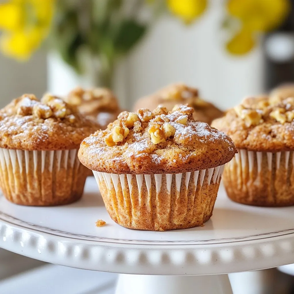 To make these tasty coffee cake muffins, you need: - 1 ½ cups all-purpose flour - ½ cup granulated sugar - ½ cup firmly packed brown sugar - 1 teaspoon baking powder - ½ teaspoon baking soda - ½ teaspoon salt - 1 teaspoon ground cinnamon - ½ cup unsalted butter, melted and cooled - 2 large eggs - 1 cup strong brewed coffee, cooled - 1 teaspoon vanilla extract - ½ cup chopped walnuts or pecans (optional) These ingredients combine to create a fluffy and rich muffin. The strong brewed coffee adds depth and flavor. For the crumb topping, gather these items: - ½ cup all-purpose flour - ¼ cup firmly packed brown sugar - ¼ teaspoon ground cinnamon - ¼ cup unsalted butter, softened The crumb topping gives a sweet crunch. It contrasts nicely with the soft muffins. If you need to adapt the recipe, here are some ideas: - For gluten-free muffins, use a gluten-free flour blend. - To replace eggs, try mashed banana or applesauce. - Coconut sugar can work instead of brown sugar for a healthier option. These choices let you enjoy coffee cake muffins no matter your diet. You can also switch nuts for seeds to make it nut-free. {{ingredient_image_2}} Start by preheating your oven to 350°F (175°C). This step is key for even baking. Next, prepare a muffin tin. You can use paper liners or grease the cups lightly with some butter. This helps the muffins come out easily. In a small bowl, whisk together ½ cup of all-purpose flour, ¼ cup of brown sugar, and ¼ teaspoon of ground cinnamon. Mix well until all dry ingredients combine. Add in ¼ cup of softened butter. Use a fork or your fingers to mix until it looks like coarse crumbs. Set this aside; you will use it later. In a large bowl, combine 1 ½ cups of all-purpose flour, ½ cup of granulated sugar, ½ cup of brown sugar, 1 teaspoon of baking powder, ½ teaspoon of baking soda, ½ teaspoon of salt, and 1 teaspoon of ground cinnamon. Use a whisk to mix thoroughly. In a different bowl, whisk together ½ cup of melted butter, 2 large eggs, 1 cup of cooled brewed coffee, and 1 teaspoon of vanilla extract. Blend until smooth. Gently pour the wet mixture into the bowl with the dry ingredients. Use a spatula to fold them together. Don’t overmix; a few lumps are okay. If you want, you can fold in ½ cup of chopped walnuts or pecans. Now, distribute the batter into the muffin cups, filling each about ¾ full. Generously sprinkle the crumb topping over each muffin. Place the muffin tin in your preheated oven. Bake for 18 to 22 minutes. To test if they are done, insert a toothpick into the center. If it comes out clean and the tops look golden brown, they are ready. Once baked, let them sit in the tin for 5 minutes. Then, carefully transfer them to a wire rack to cool completely. Enjoy your muffins warm or at room temperature! To keep your muffins moist, use fresh ingredients. Make sure your baking powder and baking soda are not expired. Mixing wet and dry ingredients just until combined is key. Overmixing can lead to dry muffins. Also, adding a bit of extra liquid, like a splash of coffee, can help. For a great crumb topping, use softened butter. Mix it with flour and brown sugar until it feels like wet sand. You want small, crumbly pieces. This gives them a nice crunch. Don't forget to sprinkle it generously on top of the batter before baking. If you prefer less sweetness, cut back on the sugar. You can use half brown sugar and half granulated sugar for balance. For added flavor, try swapping vanilla for almond extract. Mixing in spices like nutmeg or cardamom can also add warmth. Pro Tips Use Fresh Coffee: For the best flavor, use freshly brewed coffee that has cooled. Avoid using coffee that has been sitting for a long time to ensure optimal taste. Don't Overmix: When combining wet and dry ingredients, mix until just combined. Overmixing can lead to dense muffins, so a few lumps are perfectly fine. Customize Your Nuts: Add variety by using different nuts such as almonds or hazelnuts. Alternatively, you can omit nuts altogether for a nut-free version. Store Properly: To keep muffins fresh, store them in an airtight container at room temperature for up to 3 days or freeze for longer storage. {{image_4}} If you want nut-free muffins, just leave out the chopped walnuts or pecans. You can replace the nuts with a bit more flour, or add seeds for crunch. Sunflower seeds work well. They add a nice texture without changing the taste too much. For a fun twist, add chocolate chips or fruit. You can mix in ½ cup of chocolate chips for a rich flavor. If you like fruit, try ½ cup of blueberries or diced apples. Just fold them into the batter gently to keep the muffins fluffy. These additions can really brighten up the muffins. To make gluten-free muffins, swap all-purpose flour for a gluten-free blend. Look for a blend that includes xanthan gum. This helps keep the muffins from crumbling. You may also need to add a bit more liquid, like coffee or milk, to get the right batter consistency. These changes will let everyone enjoy the muffins, regardless of their diet. To keep your coffee cake muffins fresh, store them in an airtight container. Place a piece of parchment paper between layers to prevent sticking. If you keep them at room temperature, they last for about 2 to 3 days. For longer freshness, move them to the fridge. This can help them last up to a week. Freezing muffins is a great option. First, let them cool completely. Then, wrap each muffin in plastic wrap. Place the wrapped muffins in a freezer bag or container. They can stay in the freezer for up to 3 months. When you're ready to enjoy them, simply thaw them overnight in the fridge, or heat them in the microwave for a quick treat. To reheat muffins, the oven works best. Preheat your oven to 350°F (175°C). Place the muffins on a baking sheet and cover them with foil. Heat for about 10 minutes. If you use a microwave, heat one muffin for about 15 to 20 seconds, but keep in mind that it may become a bit soggy. Enjoy your muffins warm for the best taste! Yes, you can use instant coffee. Just mix it with hot water to make a strong brew. Use the same amount as the brewed coffee in the recipe. This will give your muffins that rich coffee flavor. Check your muffins at 18 minutes. Insert a toothpick into the center. If it comes out clean, they are done. The tops should also look golden brown. If you see wet batter on the toothpick, give them a few more minutes. You can use applesauce or a flaxseed meal. For applesauce, use 1/4 cup for each egg. For flaxseed, mix 1 tablespoon of flaxseed meal with 2.5 tablespoons of water. Let it sit until it thickens. Both options work well to keep your muffins moist. Serve these muffins warm or at room temperature. A light dusting of powdered sugar adds a nice touch. Arrange them on a pretty platter next to a pot of fresh coffee. This creates a lovely setting for any meal or snack time. These coffee cake muffins are easy to make and fun to customize. We covered key ingredients, tasty variations, and helpful tips. From crumb topping to storage, each step matters. You can adapt these muffins to fit your diet. Enjoy them fresh or freeze for later. Now, it’s your turn to bake and enjoy these delicious treats. Happy baking!