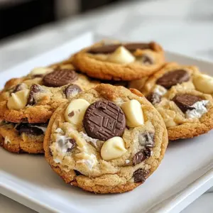 - 1 cup unsalted butter - 1 cup granulated sugar - 1 cup packed brown sugar - 2 large eggs - 2 teaspoons pure vanilla extract - 3 cups all-purpose flour - 1 teaspoon baking soda - 1/2 teaspoon salt - 1 cup crushed chocolate sandwich cookies (like Oreos) - 1 cup white chocolate chips You can swap some ingredients based on your needs. Here are a few ideas: - Butter alternatives: Use coconut oil or vegan butter for a dairy-free option. - Sugar alternatives: Try coconut sugar or a sugar substitute like Stevia. - Egg replacements: Use flaxseed meal mixed with water or applesauce for a vegan option. These substitutions let you customize the cookies to fit your diet while keeping them tasty! {{ingredient_image_2}} First, preheat your oven to 350&deg;F (175&deg;C). This step makes sure your cookies bake evenly. While the oven heats, line a baking sheet with parchment paper. This helps prevent sticking and makes cleanup easy. In a large bowl, cream together the softened butter, granulated sugar, and brown sugar. Use an electric mixer on medium speed for about 3-4 minutes. The mix should be light and fluffy. Next, add the eggs one at a time. Mix well after each egg. Then, stir in 2 teaspoons of pure vanilla extract. Make sure it&rsquo;s fully blended. In a separate bowl, whisk together 3 cups of all-purpose flour, 1 teaspoon of baking soda, and 1/2 teaspoon of salt. This mixture adds structure to your cookies. Gradually add this dry mix to the wet ingredients. Mix on low speed until everything is just combined. Be careful not to overmix, or your cookies may be tough. Now comes the fun part! Gently fold in 1 cup of crushed chocolate sandwich cookies and 1 cup of white chocolate chips. Use a spatula or a wooden spoon to ensure they are evenly spread throughout the dough. This adds a nice crunch and extra flavor. Using a tablespoon or cookie scoop, drop balls of dough onto your prepared baking sheet. Leave about 2 inches between each ball to allow for spreading. Bake in the preheated oven for 10-12 minutes. The edges should be light golden brown. The centers should look slightly soft. This will give you chewy cookies! After baking, let them cool on the sheet for 5 minutes. Then, transfer cookies to a wire rack to cool completely. To get soft cookies, bake them just a bit less. When the edges turn light brown, pull them out. The centers will look soft, but they will firm up as they cool. This helps keep them chewy and tasty. You can make these cookies even better! Try adding nuts or dark chocolate chips. They add a nice crunch and depth. You can also use different extracts like almond or mint. Each will give a new twist to your cookies. Make your cookies look great on a plate. Arrange them in a circle or stack them high. For a special touch, drizzle melted white chocolate on top. Sprinkle some crushed chocolate cookies on the drizzle for extra flair. This makes them look even more tempting! Pro Tips Chill the Dough: For thicker, chewier cookies, refrigerate the dough for at least 30 minutes before baking. This helps to prevent spreading and enhances the flavor. Use Room Temperature Ingredients: Ensure your eggs and butter are at room temperature for better emulsification, resulting in a smoother, fluffier cookie dough. Don&rsquo;t Overbake: Cookies can continue to cook on the baking sheet after being removed from the oven. Pull them out while they are still slightly underbaked for a perfect chewy texture. Experiment with Mix-Ins: Feel free to customize your cookies by adding nuts, dried fruits, or different types of chocolate chips for a unique twist on the classic recipe. {{image_4}} You can switch up your cookies and cream cookies by trying different sandwich cookies. Use flavors like peanut butter or mint. This change can really spice things up! You can also add your favorite ice cream flavors into the mix. Think of cookies that taste like cookie dough or even cookies and cream ice cream. These variations keep your cookies fun and exciting. If you need gluten-free cookies, swap regular flour for gluten-free flour. Make sure it has a good binding agent. You can also create vegan cookies by replacing eggs with flaxseed meal or applesauce. Use coconut oil or vegan butter instead of regular butter. These swaps let everyone enjoy these tasty treats. Make your cookies fit the season! For holidays, add peppermint extract for a winter taste or pumpkin spice for fall. You can also use colorful sprinkles to match celebrations like birthdays or holidays. These fun touches make your cookies eye-catching and delightful to eat. Store your cookies in an airtight container. This keeps them fresh and soft. You can keep them at room temperature for up to a week. Make sure the container is cool and dry. For longer storage, freeze your cookies. Place them in a freezer-safe bag, and remove as much air as possible. Write the date on the bag to track freshness. You can freeze cookies for up to three months. Just thaw them at room temperature before enjoying. Cookies last about one week at room temperature. If you store them in the freezer, they last three months. Check for signs of spoilage. Look for a change in color or texture. If they smell off, it's best to toss them. A fresh cookie should feel soft and smell sweet. Enjoy your cookies while they're at their best! Yes, you can use dark or milk chocolate chips. Dark chocolate adds a rich taste. Milk chocolate brings a sweeter flavor. Try both to find your favorite! To make your cookies flatter, add less flour. You can also chill the dough for a shorter time. Another tip is to flatten the dough balls before baking. Yes, you can make the dough ahead of time. Store it in the fridge for up to 3 days. You can also freeze it for up to 3 months. Just thaw it before baking. If your cookies are dry, check your flour amount. Too much flour can cause dryness. Add a touch of milk or butter to the dough. Bake them for a shorter time next time. In this blog post, we explored how to make delicious cookies using simple ingredients. We covered ingredient substitutions, step-by-step instructions, and tips for perfect cookies. You learned about variations, storage methods, and answered common questions. Baking cookies can be fun and rewarding. With these tips and tricks, you will make tasty treats every time. So grab your ingredients, start baking, and enjoy every bite!