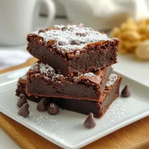 - 1 cup granulated sugar - 1/2 cup packed brown sugar - 1/2 cup unsalted butter (melted) - 2 large eggs (room temperature) - 1 teaspoon pure vanilla extract - 1/3 cup unsweetened cocoa powder - 1/2 cup all-purpose flour - 1/4 teaspoon fine salt - 1/4 teaspoon baking powder - 1/2 cup semi-sweet chocolate chips - 1/2 cup chopped walnuts (optional) One bowl brownies are easy and fun to make. You only need a few simple ingredients. I love how these ingredients come together to create a treat that is rich and fudgy. First, you add granulated sugar and brown sugar. The brown sugar gives the brownies a nice, sweet flavor. Then, you pour in melted butter. This makes the brownies moist and delicious. Next, you need two large eggs that are at room temperature. They help bind the mixture. Don&rsquo;t forget the vanilla extract, as it adds a lovely aroma. Now, let's bring in the cocoa powder and flour. Cocoa powder gives that deep chocolate taste. The flour helps with the structure. A little fine salt and baking powder are also needed. These make sure the brownies rise just right. Finally, we fold in semi-sweet chocolate chips. They melt slightly when baked, giving you pockets of gooey chocolate. If you like, add chopped walnuts for crunch. They add a nice texture to the soft brownies. With all these ingredients ready, you are set for brownie bliss! {{ingredient_image_2}} - Preheat the oven to 350&deg;F (175&deg;C). - Grease a 9x9 inch baking dish or line it with parchment paper. - In a large bowl, mix granulated sugar and packed brown sugar. - Pour in melted butter and stir until smooth. - Add two large eggs and one teaspoon of vanilla extract. - Whisk until the mixture is glossy and smooth. - Sift in one-third cup of cocoa powder, half a cup of flour, salt, and baking powder. - Use a spatula to fold in the dry ingredients gently. - Be careful not to overmix, or the brownies can get cakey. - Fold in half a cup of semi-sweet chocolate chips. - If you like, add half a cup of chopped walnuts for extra crunch. - Pour the brownie batter into your prepared pan. - Spread it evenly with a spatula. - Bake for 20 to 25 minutes. - Check doneness with a toothpick; it should have a few moist crumbs. - Cool the brownies in the pan for about 10 minutes. - Transfer them to a wire rack for complete cooling. - Cut into squares and serve for a tasty treat! For fudgy brownies, use room temperature eggs. Cold eggs can make the batter thick. When mixing, avoid overmixing. This keeps your brownies dense and chewy. Just mix until you see no dry flour. Use the toothpick test to check for doneness. Insert a toothpick into the center. If it comes out with a few moist crumbs, they're ready. For high altitudes, you may need to adjust the baking time. Start by checking them a few minutes early. Serve your brownies with a dusting of powdered sugar. This adds a nice touch. You can also pair them with ice cream or whipped cream. A scoop of vanilla ice cream goes great with warm brownies, making the dessert even more special! Pro Tips Use Room Temperature Eggs: Room temperature eggs blend more easily with the melted butter and sugar, resulting in a smoother batter that helps create a fudgier brownie. Don&rsquo;t Overmix the Batter: Mix the dry ingredients until just combined with the wet ingredients. Overmixing can lead to a cakey texture instead of the desired fudgy consistency. Check for Doneness: Use a toothpick to test the brownies. They are ready when the toothpick comes out with a few moist crumbs, ensuring they stay moist and fudgy. Cool Before Cutting: Allow the brownies to cool completely on a wire rack before cutting them. This helps them set and makes cutting easier without crumbling. {{image_4}} You can easily change the flavor of your brownies. Try using different types of chocolate. Dark chocolate gives a rich taste, while white chocolate adds sweetness. You can also add peppermint extract for a refreshing twist. Just a teaspoon will do! This works great for holiday treats. If you need a gluten-free version, swap regular flour for almond flour. This keeps the brownies moist and tasty. For a vegan option, replace eggs with flax eggs. Mix one tablespoon of flaxseed meal with three tablespoons of water. Let it sit until it thickens. Use coconut oil instead of butter for a rich flavor. Get creative with toppings! Instead of walnuts, try other nuts like pecans or hazelnuts. You can even add marshmallows for a fun texture. Drizzle caramel or chocolate sauce on top for extra sweetness. These toppings make your brownies even more delicious and fun! Store brownies at room temperature in an airtight container. This keeps them fresh. A good seal helps avoid drying out. You can also use plastic wrap for extra protection. If you live in a hot area, keep them in a cool spot. Avoid placing them in direct sunlight as it can change their texture. To freeze brownies, cool them completely first. Then, cut them into squares. Wrap each square in plastic wrap tightly. Place the wrapped brownies in a freezer bag. This keeps them fresh for up to three months. When you're ready to enjoy, take them out and let them thaw at room temperature. For best texture, reheat them in an oven for a few minutes. Brownies can stay fresh for about a week at room temperature. Look for signs of spoilage, like a dry surface or an off smell. If you see any mold, it's best to toss them out. Proper storage helps extend their life, so use airtight containers or wrap them well. This keeps your brownies tasty and enjoyable for longer! Yes, you can use cocoa powder instead of melted chocolate. Just add more cocoa powder to boost the chocolate taste. If you want a richer flavor, you can mix cocoa with melted butter. To make brownies more cake-like, add an extra egg. You can also use a bit more flour. Baking them a bit longer will help too. The best way to cut brownies is to use a sharp knife. Dip the knife in warm water, then wipe it dry before cutting. This helps make clean cuts. Yes, you can halve this recipe. Just use half of each ingredient. Bake the brownies in a smaller pan to keep them thick and fudgy. Brownies can be too cakey if you overmix the batter or bake them too long. Be careful to mix only until combined and check them a few minutes early. To enhance the chocolate flavor, add a pinch of espresso powder. Adding more chocolate chips or using dark chocolate will also deepen the flavor. You now have everything needed to bake delicious brownies. We covered ingredients, mixing steps, and baking tips. Don&rsquo;t forget the options for custom flavors and toppings. Storing and freezing brownies also ensures you enjoy them longer. Trust your skills, and have fun experimenting! With these pointers, your brownies will surely impress anyone who tries them. Happy baking!