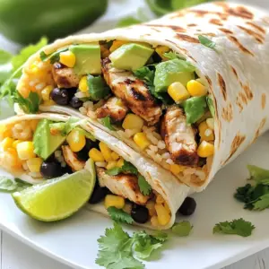 - Chicken and Marinade Components - 2 boneless, skinless chicken breasts - 1 tablespoon chipotle sauce (adjust based on your spice preference) - 1 tablespoon ranch seasoning - 2 tablespoons olive oil - Salt and pepper to taste - Fillings for the Burrito - 1 cup cooked brown rice - 1 cup black beans, rinsed and drained - 1 cup corn (can use fresh or frozen) - 1 cup shredded cheddar cheese - 1 cup romaine lettuce, chopped - 1 ripe avocado, sliced - 4 large flour tortillas - Additional Garnishes and Tools - Fresh cilantro, for garnish (optional) - Lime wedges, for serving You need fresh chicken and some spices for the marinade. This blend gives the chicken great flavor. You&rsquo;ll also want rice, beans, and cheese for the burrito. These items provide texture and taste. Lastly, grab some tortillas to wrap everything up. Don&rsquo;t forget the lime! It adds a nice touch. Each ingredient plays a key role in making this burrito a delight. {{ingredient_image_2}} To start, mix your marinade. In a small bowl, combine chipotle sauce, ranch seasoning, and olive oil. Add a pinch of salt and black pepper. Stir until you get a smooth mix. This blend gives the chicken a bold flavor. Next, you will marinate the chicken. Place the chicken breasts in a resealable plastic bag or a shallow dish. Pour the marinade over the chicken. Seal the bag or cover the dish tightly. Massage the marinade into the chicken gently. This helps the flavors soak in. Let it sit for at least 30 minutes. For the best taste, refrigerate for up to 2 hours. Now, it&rsquo;s time to grill. Preheat your grill to medium-high heat. This helps cook the chicken evenly. Remove the chicken from the marinade, letting excess drip off. Place the chicken on the grill. Grill for about 6-7 minutes on each side. Use a meat thermometer to check for doneness. The chicken should reach 165&deg;F (75&deg;C). After grilling, let the chicken rest for about 5 minutes. This step keeps it juicy. Then, slice the chicken into thin strips. Let&rsquo;s assemble your burritos! Start with a clean, flat surface. Lay one tortilla out. Begin layering your ingredients. Add a scoop of cooked brown rice first. Next, add black beans and corn. Then, place the grilled chicken strips on top. Sprinkle shredded cheddar cheese and a handful of chopped romaine lettuce. Finally, add slices of ripe avocado. Now, roll your burrito. Fold in the sides of the tortilla. Carefully roll it up from the bottom. Make sure all the filling is tucked in securely. Repeat this step with the other tortillas and fillings. For an extra crispy touch, grill the assembled burritos. Grill for 1-2 minutes on each side. Look for golden brown tortillas. Serve your warm burritos with fresh cilantro and lime wedges for added flavor. Enjoy your delicious Chipotle Ranch Grilled Chicken Burrito! - Avoiding Dry Chicken: To keep chicken juicy, marinate it well. Use a mix of chipotle sauce and ranch seasoning. Let it sit for at least 30 minutes. For the best flavor, aim for 2 hours. This will help the flavors penetrate deeply. - Marination Adjustments Based on Spice Preference: If you like heat, add more chipotle sauce. Start with one tablespoon and increase it as needed. For milder flavor, reduce the amount. Taste the marinade before using it to ensure it meets your spice level. - Making Burritos Portable: To wrap your burrito tightly, lay the tortilla flat. Add fillings in the center, leaving some space at the edges. Fold the sides in, then roll from the bottom. This keeps everything secure while you eat. - Storing Leftover Fillings: If you have extra fillings, store them in airtight containers. Keep the rice, beans, and chicken separate. You can use them for another meal or make more burritos later in the week. - Including Extras for Flavor: Fresh cilantro adds a nice touch. Squeeze lime juice over the burrito for extra zest. You can also add salsa or sour cream for creaminess and flavor. - Ideal Side Dishes: Serve your burritos with chips and guacamole. A side salad with lime vinaigrette works well too. These sides balance the meal and add freshness. Pro Tips Marinate Longer: For the best flavor, marinate the chicken for up to 2 hours. This allows the spices to penetrate the meat, enhancing the overall taste. Use Fresh Ingredients: Opt for fresh corn and ripe avocados to elevate the freshness of your burrito. They add a burst of flavor and texture. Grill the Burrito: For an extra crispy texture, grill the assembled burritos for a couple of minutes on each side before serving. This adds a delightful crunch! Adjust Spice Levels: Tweak the amount of chipotle sauce based on your heat preference. Start with less if you're unsure, and you can always add more! {{image_4}} You can easily swap some ingredients for healthier options. Here are a few ideas: - Use grilled turkey breast instead of chicken. - Substitute brown rice with quinoa for extra protein. - Choose low-fat cheese or skip it altogether. - Replace ranch seasoning with Greek yogurt mixed with herbs. For vegetarians or vegans, try these adaptations: - Use hearty mushrooms or jackfruit instead of chicken. - Swap in plant-based cheese or skip cheese entirely. - Add more veggies like bell peppers or zucchini for texture. The marinade can change the flavor of your burrito. Here are some ideas to try: - Replace chipotle sauce with barbecue sauce for a smoky twist. - Use a citrus marinade with lime and cilantro for a fresh taste. - Add garlic powder or onion powder for extra depth. You can also mix in different fillings: - Try saut&eacute;ed onions and bell peppers for a fajita-style burrito. - Add roasted sweet potatoes for sweetness and texture. The type of tortilla can change your burrito experience. Consider these options: - Use whole wheat tortillas for a nutty flavor and added fiber. - Try corn tortillas for a gluten-free choice. - Opt for spinach or herb tortillas for a colorful twist. If you want a lighter meal, consider a burrito bowl: - Skip the tortilla and layer the fillings in a bowl. - Start with brown rice or lettuce as a base. - Top with grilled chicken, beans, corn, and your favorite toppings. To keep your burritos fresh, let them cool first. Wrap each burrito tightly in plastic wrap or foil. This helps keep moisture in while blocking air and odors. You can store them in the fridge for up to three days. For best taste, eat them within this time. When reheating burritos, use the oven or stovetop. For the oven, preheat to 350&deg;F (175&deg;C). Place the burrito on a baking tray for about 10-15 minutes. For the stovetop, heat a skillet over medium heat. Cook each side for about 3-4 minutes. This keeps the burrito crispy. Avoid the microwave. It can make the burrito soggy. To freeze burritos, first let them cool completely. Wrap each burrito in plastic wrap, then place in a freezer bag. Squeeze out air before sealing. This helps prevent freezer burn. You can freeze them for up to three months. To defrost, place a burrito in the fridge overnight. For reheating, use the oven or stovetop as mentioned above. This keeps your burrito tasty and fresh. What is the best way to marinate chicken for grilling? The best way to marinate chicken is to use a mix of flavors. For this burrito, I use chipotle sauce, ranch seasoning, and olive oil. This mix adds spice and creaminess. The chicken needs at least 30 minutes to soak in these flavors. For the best taste, let it marinate for up to 2 hours. Can I make this dish ahead of time? Yes, you can prepare this dish ahead of time! You can marinate the chicken early in the day. Just keep the chicken in the fridge until you&rsquo;re ready to grill it. You can also cook the rice and beans ahead. Assemble your burritos just before serving for the best taste. What sides pair well with burritos? Burritos go well with many sides. Some great options include: - Tortilla chips with salsa - Mexican street corn - A simple green salad - Guacamole and chips These sides add fun and flavor to your meal! Is this burrito healthy or high in calories? This burrito is quite balanced. It has protein from chicken and fiber from beans and rice. However, it does have calories from cheese and tortillas. If you want a lighter option, you can skip the cheese or use less rice. Options for lower-carb and gluten-free versions. For a lower-carb version, try using lettuce wraps instead of tortillas. This keeps the taste while cutting carbs. For a gluten-free option, choose gluten-free tortillas. These swaps let everyone enjoy this tasty burrito! How does homemade compare to the restaurant version? Homemade burritos can taste even better than restaurant ones. You control the ingredients and flavors. Plus, you can make them just how you like! Tips for achieving a restaurant-like taste at home. To get that restaurant taste, focus on the marinade. Use fresh ingredients and grill the chicken well. Grilling the assembled burritos for a few minutes adds a nice crunch. Don&rsquo;t forget to garnish with fresh herbs and serve with lime! In this post, I shared how to make a delicious Chipotle Ranch grilled chicken burrito. We covered the key ingredients, step-by-step cooking techniques, and smart tips for grilling and assembling the burrito. I also explored healthy variations and storage options to keep your burritos fresh. Making this dish at home lets you customize flavors and control ingredients. Enjoy experimenting with different styles and share with family and friends for a fun meal. Just remember, practice makes perfect in both cooking and assembly.