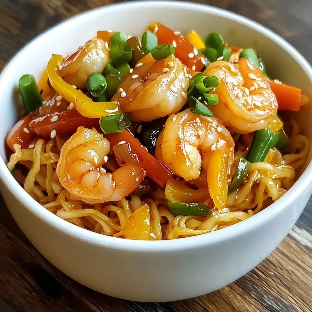 Minute Shrimp Stir Fry Noodles Quick and Flavorful Dish