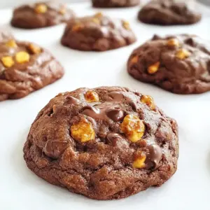 To make chewy brownie batter cookies, you need simple ingredients. Each one plays a key role. Here&rsquo;s what you'll need: - 1 cup unsalted butter - 1 cup packed brown sugar - 1/2 cup granulated sugar - 2 large eggs - 1 teaspoon pure vanilla extract - 1 1/2 cups all-purpose flour - 1/2 cup unsweetened cocoa powder - 1 teaspoon baking soda - 1/2 teaspoon sea salt - 1 cup chocolate chips - 1/2 cup chopped walnuts (optional) Each ingredient adds flavor and texture. The unsalted butter gives richness. Brown sugar adds moisture and a hint of caramel. The granulated sugar helps with spread and sweetness. Eggs bind the dough and create softness. Vanilla extract enhances the overall flavor. Flour and cocoa powder form the base. Baking soda helps the cookies rise. Sea salt balances sweetness and brings out flavors. Chocolate chips provide gooey bites of chocolate. Walnuts add a nice crunch if you choose to include them. These ingredients come together to create a delightful cookie. They blend to form a soft and chewy treat. You will love how they taste and feel! {{ingredient_image_2}} First, set your oven to preheat at 350&deg;F (175&deg;C). This step is key for even baking. While the oven heats up, grab your baking sheets. Line them with parchment paper. This makes it easy to lift the cookies off later. Next, take a big mixing bowl. Add your softened butter, packed brown sugar, and granulated sugar. Use an electric mixer to blend these together. Mix for about 3 to 4 minutes. You want the mix to be light and fluffy. This helps create a nice texture in your cookies. Now, it&rsquo;s time to add eggs. Make sure they are at room temperature. Add them one by one. Mix well after each egg. Pour in the vanilla extract and combine it all. This step adds flavor and moisture. In another bowl, gather the dry ingredients. Whisk together the all-purpose flour, cocoa powder, baking soda, and sea salt. Make sure to mix them well. This helps avoid lumps. A smooth batter leads to better cookies. Next, combine your dry mix with the wet mix. Do this slowly. Stir gently until everything is just combined. Be careful not to overmix. Overmixing can make your cookies tough instead of chewy. Using a tablespoon or a cookie scoop, drop the dough onto your lined sheets. Leave enough space between each scoop. The cookies will spread while baking. Bake them for 10 to 12 minutes. Look for set edges and slightly soft centers. This gives you that perfect chewy bite. Once done, let them cool on the sheets for about 5 minutes before moving them to a wire rack. To get that chewy texture, underbake the cookies just a little. The centers should look soft and slightly glossy when you take them out. This slight underbaking keeps the cookies moist and chewy. If you bake them too long, they will turn hard. Trust me, you want to keep that soft center for the best taste. Chocolate chips are a classic choice, but you can get creative! Try adding nuts, like walnuts, or even toffee bits for a twist. Each mix-in adds a new flavor. If you love dark chocolate, use dark chocolate chips. If you want a sweeter bite, go for semi-sweet. Mix-ins really let you personalize your cookies and make them special. Cooling on a wire rack is key. It helps the cookies cool evenly all around. If you leave them on the baking sheet, they can keep cooking and become too hard. A wire rack allows air to flow under the cookies. This keeps them soft and chewy, just like you want. Always transfer them after a few minutes on the baking sheet. Pro Tips Use Room Temperature Ingredients: Ensure your butter and eggs are at room temperature for a smoother batter and better incorporation of ingredients. Don't Overmix: Mix the dough just until combined to maintain the chewy texture of the cookies. Overmixing can lead to tough cookies. Chill the Dough: For even chewier cookies, consider chilling the dough for 30 minutes before baking. This helps the flavors meld and prevents excessive spreading. Experiment with Mix-ins: Feel free to personalize your cookies by adding different types of chocolate chips, nuts, or dried fruits for unique flavor combinations. {{image_4}} You can boost your chewy brownie batter cookies with different extracts or spices. Try adding almond extract for a sweet twist. A dash of cinnamon can give warmth to your cookies. You can also use peppermint extract for a fresh flavor. Experiment with what you like. Each choice can change the whole cookie! Mix-ins add extra fun to your cookies. Nuts like walnuts or pecans give a nice crunch. Dried fruits, like cherries or cranberries, add sweetness. You might even use flavored chocolate chips, like mint or caramel, for a special touch. These options let you be creative and make your cookies unique. If you're looking for dietary options, you can make gluten-free or vegan versions. For gluten-free, swap all-purpose flour with almond or oat flour. Use flaxseed meal mixed with water instead of eggs for a vegan choice. You can also find plant-based butter for a fully vegan cookie. These changes keep the joy of cookies alive for everyone. Store your chewy brownie batter cookies in an airtight container. This keeps them soft and fresh. Make sure the container is clean and dry. You can layer parchment paper between the cookies to avoid sticking. To freeze your cookies, first let them cool completely. Then, place them in a single layer on a baking sheet. Freeze for about an hour until firm. Once frozen, transfer them to a freezer bag. This way, they stay fresh for up to three months. To thaw, simply leave them at room temperature for a few hours or microwave for a few seconds. These cookies stay fresh for about one week at room temperature. If you store them in the fridge, they can last up to two weeks. Just remember, the colder they are, the more they may lose their chewy texture. Enjoy them while they're fresh for the best taste! Yes, you can use almond flour. However, it changes the texture and flavor. Almond flour makes cookies softer and denser. Your cookies may not spread as much. You might need to adjust the amount. Start with a 1:1 swap. Add a bit more liquid if needed. If your cookies spread too much, check your butter. If it's too soft, chill the dough before baking. You might also want to add a bit more flour. Make sure you measure it correctly. Too much sugar can cause spreading, too. Keep an eye on your oven temperature; too hot can also lead to issues. You can make your cookies more chocolatey! Add more cocoa powder to the dough. Try using dark chocolate chips instead of semi-sweet. You can also mix in chunks of chocolate for extra bites of flavor. If you're feeling adventurous, add a sprinkle of cocoa nibs on top before baking. Yes, these cookies freeze well! To freeze, wait for them to cool completely. Place them in an airtight container or freezer bag. Separate layers with parchment paper to avoid sticking. They can last up to three months. To reheat, bake them straight from the freezer for a few extra minutes. Enjoy fresh cookies anytime! This blog post covered all the steps to make perfect cookies. We looked at ingredients, how to mix them, and tips for great flavor and texture. Remember to underbake for chewiness and use a wire rack for cooling. Explore variations for fun twists, and store your cookies to keep them fresh. With these tips, you&rsquo;ll impress everyone with your baking. Enjoy each bite and happy baking!